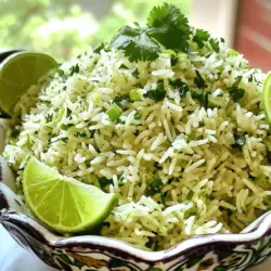 Um Koriander-Limetten-Reis zu machen, benötigst du einige einfache Zutaten. Hier sind die Grundzutaten: - 1 Tasse Jasminreis - 2 Tassen Gemüsebrühe (oder Wasser) - 1 Esslöffel Olivenöl - 1 Teelöffel Kreuzkümmel - 1/2 Teelöffel Salz - Schale von 1 Limette - Saft von 1 Limette - 1/4 Tasse frischer Koriander, fein gehackt - 1/4 Tasse Frühlingszwiebeln, in Ringe geschnitten (optional) - Schwarzer Pfeffer nach Geschmack Diese Zutaten geben dem Reis einen frischen und lebhaften Geschmack. Der Jasminreis sorgt für eine weiche Textur. Wenn du den Geschmack weiter verbessern möchtest, probiere einige zusätzliche Zutaten. Hier sind meine Vorschläge: - 1 Knoblauchzehe, fein gehackt - 1 kleine Zwiebel, gewürfelt - 1/2 Tasse Mais, frisch oder gefroren - 1/4 Teelöffel Cayennepfeffer für etwas Schärfe Diese Zutaten fügen mehr Tiefe hinzu und machen das Gericht noch schmackhafter. Für spezielle diätetische Bedürfnisse kannst du den Koriander-Limetten-Reis anpassen. Hier sind einige Ideen: - Für vegane Ernährung: Verwende Gemüsebrühe anstelle von Wasser. - Für glutenfreie Ernährung: Achte darauf, dass die Brühe glutenfrei ist. - Für eine proteinreiche Version: Füge schwarze Bohnen oder Kichererbsen hinzu. Diese Anpassungen machen das Rezept vielseitig und für jeden geeignet. Du kannst die Zutaten nach deinem Geschmack ändern. Jetzt bist du bereit, Koriander-Limetten-Reis einfach und lecker zuzubereiten! Bei Interesse findest du die vollständige Anleitung in der [Full Recipe]. Beginne mit einer Tasse Jasminreis. Spüle den Reis unter kaltem Wasser ab. Das entfernt die überschüssige Stärke. So wird der Reis lockerer. Spüle ihn, bis das Wasser klar ist. Das dauert etwa zwei Minuten. Erhitze einen mittelgroßen Topf bei mittlerer Hitze. Füge einen Esslöffel Olivenöl hinzu. Gib den abgespülten Reis in den Topf. Röste ihn für zwei bis drei Minuten. Rühre häufig um, bis der Reis leicht goldbraun wird. Das gibt dem Reis einen tollen Geschmack. Gieße dann zwei Tassen Gemüsebrühe oder Wasser dazu. Füge einen Teelöffel Kreuzkümmel und einen halben Teelöffel Salz hinzu. Rühre gut um und bringe alles zum Kochen. Sobald das Wasser kocht, reduziere die Hitze auf niedrig. Decke den Topf mit einem Deckel ab. Lass ihn etwa 15 Minuten köcheln. Der Reis sollte dann die gesamte Flüssigkeit aufgenommen haben. Nach 15 Minuten nimm den Topf vom Herd. Lass den Reis weitere 5 Minuten abgedeckt ruhen. Das macht den Reis noch zarter. Sobald der Reis geruht hat, lockere ihn mit einer Gabel auf. Füge die Schale und den Saft von einer Limette hinzu. Gib auch ein Viertel Tasse frischen Koriander dazu. Rühre alles vorsichtig unter. Wenn du magst, füge auch Frühlingszwiebeln hinzu. Schmecke den Reis ab. Passe die Würze mit Salz und schwarzem Pfeffer nach Belieben an. Für das vollständige Rezept, schau dir die [Full Recipe] an. Um den besten Geschmack in Ihrem Koriander-Limetten-Reis zu erreichen, verwenden Sie frische Zutaten. Frischer Koriander bringt das Aroma gut zur Geltung. Wählen Sie auch eine hochwertige Gemüsebrühe oder Wasser. Das macht einen großen Unterschied. Rösten Sie den Reis leicht an, bevor Sie die Flüssigkeit hinzufügen. Dies gibt dem Reis einen reicheren, nussigen Geschmack. Fügen Sie die Limettenschale erst am Ende hinzu, um das Aroma frisch zu halten. Ein häufiger Fehler ist, den Reis nicht abzuspülen. Abspülen entfernt die überschüssige Stärke. Das hilft, einen klebrigen Reis zu vermeiden. Ein weiterer Fehler ist, die Flüssigkeit nicht richtig zu messen. Zu viel Flüssigkeit macht den Reis matschig. Zu wenig Flüssigkeit macht ihn hart. Achten Sie darauf, den Reis nach dem Kochen ruhen zu lassen. Dies hilft, die Textur zu verbessern. Manchmal möchten Sie, dass Ihr Reis lockerer oder weicher ist. Wenn Sie einen lockereren Reis möchten, erhöhen Sie die Flüssigkeitsmenge um ein paar Esslöffel. Bei einem weicheren Reis können Sie die Kochzeit um ein paar Minuten verlängern. Experimentieren Sie mit der Kochzeit und der Flüssigkeitsmenge. So finden Sie die perfekte Konsistenz für Ihren Geschmack. {{image_4}} Fügen Sie schwarze Bohnen oder Pinto-Bohnen hinzu. Diese Bohnen geben dem Reis mehr Protein und Ballaststoffe. Kochen Sie die Bohnen separat und mischen Sie sie in den fertigen Reis. Dies macht das Gericht nahrhafter und sättigender. Die Kombination aus Koriander und Bohnen sorgt für einen tollen Geschmack. Wenn Sie eine vegane Option wünschen, verwenden Sie einfach Gemüsebrühe. Diese Brühe gibt dem Reis einen vollen Geschmack. Achten Sie darauf, dass Sie eine hochwertige Brühe wählen. Sie können auch Wasser verwenden, aber Brühe bringt mehr Tiefe. Fügen Sie ein paar Gewürze hinzu, um den Geschmack zu verbessern. Für eine scharfe Note können Sie Jalapeños hinzufügen. Schneiden Sie ein paar Jalapeños klein und braten Sie sie mit dem Reis an. Achten Sie darauf, die Menge nach Ihrem Geschmack anzupassen. Diese scharfe Variante bringt einen neuen Kick in Ihr Rezept. Der frische Koriander mildert die Schärfe und sorgt für Balance. Um Koriander-Limetten-Reis frisch zu halten, sollten Sie ihn in einem luftdichten Behälter aufbewahren. Lassen Sie den Reis nach dem Kochen zuerst abkühlen, bevor Sie ihn lagern. Dies hilft, die Feuchtigkeit zu reduzieren und verhindert, dass der Reis matschig wird. Achten Sie darauf, den Behälter gut zu verschließen, um Gerüche zu vermeiden. Im Kühlschrank hält der Reis etwa 3 bis 5 Tage. Überprüfen Sie vor dem Verzehr, ob der Reis noch frisch riecht und gut aussieht. Wenn er trocken oder einen seltsamen Geruch hat, ist es besser, ihn wegzuwerfen. Es ist wichtig, den Reis schnell zu kühlen, um das Wachstum von Bakterien zu verhindern. Wenn Sie mehr Reis gekocht haben, als Sie essen können, frieren Sie ihn ein. Teilen Sie den Reis in Portionen auf und legen Sie ihn in gefriergeeignete Beutel oder Behälter. Beschriften Sie diese mit dem Datum. So können Sie schnell sehen, wie alt der Reis ist. Tiefgekühlter Koriander-Limetten-Reis hält bis zu 3 Monate. Wenn Sie ihn auftauen möchten, lassen Sie ihn im Kühlschrank über Nacht auftauen oder erhitzen Sie ihn direkt in der Mikrowelle. Koriander-Limetten-Reis passt hervorragend zu vielen Gerichten. Du kannst ihn mit gegrilltem Hähnchen servieren. Auch Tacos oder Burritos sind eine tolle Wahl. Vegetarische Gerichte wie schwarze Bohnen oder gegrilltes Gemüse harmonieren ebenfalls gut. Der frische Geschmack hebt jedes Gericht hervor und bringt Freude auf den Teller. Ja, du kannst Koriander-Limetten-Reis im Voraus machen. Bereite ihn einfach nach dem Rezept vor und lasse ihn abkühlen. Lagere den Reis dann in einem luftdichten Behälter im Kühlschrank. So bleibt er frisch und lecker für bis zu drei Tage. Diese Methode spart Zeit, besonders bei großen Familienessen oder Partys. Um den Reis wieder aufzuwärmen, gibt es zwei einfache Methoden. Du kannst ihn in der Mikrowelle erwärmen. Füge einen Esslöffel Wasser hinzu, um Austrocknen zu verhindern. Decke den Behälter ab und erhitze ihn in Intervallen von 1-2 Minuten. Alternativ kannst du eine Pfanne verwenden. Erhitze den Reis bei mittlerer Hitze und rühre gelegentlich um, bis er warm ist. So bleibt der Geschmack frisch und lecker. Koriander-Limetten-Reis ist leicht zuzubereiten und voller Geschmack. Wir haben die Zutaten, die Schritte und nützliche Tipps für die perfekte Zubereitung behandelt. Denke daran, deinem Reis eine persönliche Note zu verleihen und Variationen auszuprobieren. Die richtige Aufbewahrung ist ebenfalls wichtig, um die Frische zu bewahren. Mit diesen Informationen kannst du leckeren Koriander-Limetten-Reis genießen. Nutze diese Anleitung, um das Beste aus deinem Gericht herauszuholen und es immer wieder lecker zu machen.