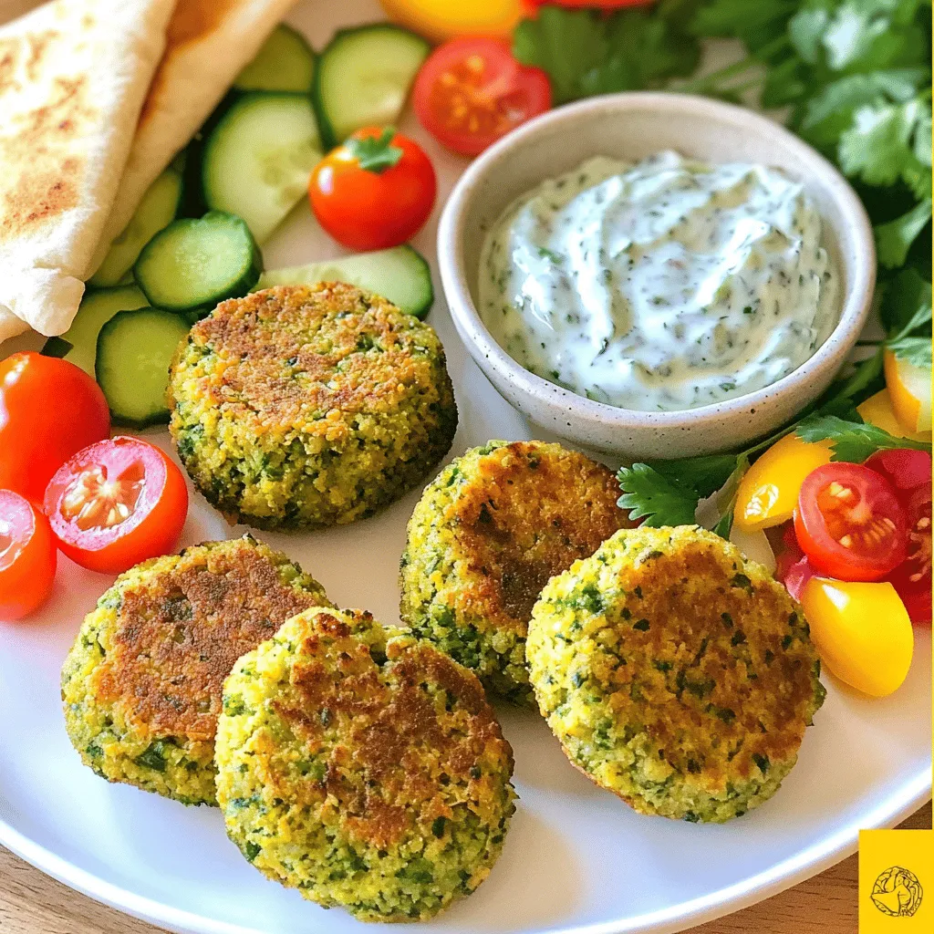 Die Hauptzutaten für gebackene Falafel sind einfach und nahrhaft. Du brauchst: - 1 Dose (15 oz) Kichererbsen, gut abgespült und abgetropft - 1 Tasse frische Petersilie, fest gepackt - 1 Tasse frischer Koriander, fest gepackt - 4 Knoblauchzehen, fein gehackt - 1 kleine Zwiebel, grob gehackt - 1 Teelöffel Kreuzkümmel, gemahlen - 1 Teelöffel Koriandersamen, gemahlen - 1/2 Teelöffel Backpulver - 1/2 Teelöffel Salz - 1/4 Teelöffel schwarzer Pfeffer - 1 Esslöffel Olivenöl - 2 Esslöffel Tahini - 1 Esslöffel Zitronensaft Diese Zutaten bringen den vollen Geschmack in deine Falafel. Die Kichererbsen sind die Basis. Sie sind reich an Proteinen und Ballaststoffen. Die frischen Kräuter sorgen für ein frisches Aroma. Gewürze wie Kreuzkümmel und Koriander geben Tiefe. Die Tzatziki-Sauce ist der perfekte Begleiter. Sie ist kühl und erfrischend. Du benötigst: - 1 Tasse griechischer Joghurt - 1/2 Gurke, gerieben und überschüssige Flüssigkeit ausgepresst - 1 Knoblauchzehe, fein gehackt - 1 Esslöffel Zitronensaft - Salz und Pfeffer nach Geschmack Griechischer Joghurt gibt der Sauce eine cremige Textur. Die Gurke macht sie frisch und knackig. Knoblauch und Zitronensaft fügen einen tollen Geschmack hinzu. Wenn du mehr über die Zubereitung erfahren möchtest, schau dir das [Full Recipe] an. Die Kombination aus Falafel und Tzatziki ist einfach perfekt. Zuerst sammeln wir die Zutaten. Du brauchst: - 1 Dose Kichererbsen, gut abgespült und abgetropft - 1 Tasse frische Petersilie, fest gepackt - 1 Tasse frischer Koriander, fest gepackt - 4 Knoblauchzehen, fein gehackt - 1 kleine Zwiebel, grob gehackt - 1 Teelöffel Kreuzkümmel, gemahlen - 1 Teelöffel Koriandersamen, gemahlen - 1/2 Teelöffel Backpulver - 1/2 Teelöffel Salz - 1/4 Teelöffel schwarzer Pfeffer - 1 Esslöffel Olivenöl - 2 Esslöffel Tahini - 1 Esslöffel Zitronensaft Gib alle Zutaten in die Küchenmaschine. Pulsieren Sie, bis sie gut vermengt sind, aber noch etwas stückig bleiben. Die Mischung sollte leicht klebrig sein. Wenn sie zu trocken ist, füge etwas Wasser hinzu. Jetzt formen wir die Falafel. Nimm eine kleine Menge der Mischung und forme sie zu Bällchen. Sie sollten etwa 2-5 cm groß sein. Lege die Bällchen auf ein mit Backpapier ausgelegtes Blech. Heize deinen Ofen auf 200°C (400°F) vor. Backe die Falafel 20-25 Minuten lang. Wende sie nach der Hälfte der Zeit, damit sie gleichmäßig knusprig werden. Sie sind fertig, wenn sie goldbraun sind. Für die Tzatziki-Sauce benötigst du: - 1 Tasse griechischer Joghurt - 1/2 Gurke, gerieben und überschüssige Flüssigkeit ausgepresst - 1 Knoblauchzehe, fein gehackt - 1 Esslöffel Zitronensaft - Salz und Pfeffer nach Geschmack Vermische alle Zutaten in einer Schüssel. Achte darauf, dass die Gurke gut entwässert ist. Dies gibt der Sauce die richtige Textur. Rühre alles gut durch, bis die Mischung homogen ist. Jetzt sind die Falafel und die Tzatziki-Sauce bereit zum Servieren! Die Kombination ist einfach lecker und perfekt für jedes Essen. Für das komplette Rezept, sieh dir die [Full Recipe] an. Um die Falafel knusprig zu machen, sollten Sie einige Dinge beachten. Erstens, nutzen Sie die richtige Menge an Kichererbsen. Wenn Sie zu viele Kichererbsen verwenden, werden die Falafel weich. Ein gutes Verhältnis ist eine Dose Kichererbsen auf die Menge Kräuter, die im Rezept steht. Zweitens, formen Sie die Bällchen nicht zu fest. Lockere Falafel erhalten beim Backen mehr Luft. Dies hilft, dass sie außen knusprig und innen weich bleiben. Um trockene Falafel zu vermeiden, fügen Sie etwas mehr Olivenöl oder Tahini hinzu. Diese Zutaten geben Feuchtigkeit und Geschmack. Ein weiterer Tipp ist, die Falafel nicht zu lange zu backen. 20 bis 25 Minuten sind genug. Überprüfen Sie die Farbe. Sie sollten goldbraun sein. Für mehr Geschmack in Ihrer Tzatziki-Sauce können Sie frische Kräuter hinzufügen. Dill und Minze passen sehr gut. Diese Kräuter geben der Sauce eine frische Note. Zudem können Sie etwas Feta einrühren. Das macht die Sauce cremiger und salziger. Wenn Sie die Sauce im Voraus zubereiten möchten, ist das kein Problem. Stellen Sie sicher, dass Sie die Gurke gut ausdrücken. So bleibt die Sauce nicht wässrig. Lagern Sie die Tzatziki in einem luftdichten Behälter im Kühlschrank. So bleibt sie frisch und lecker. Für das ganze Rezept schauen Sie sich die [Full Recipe] an. {{image_4}} Sie können die Hauptzutaten für Falafel leicht anpassen. Zum Beispiel können Sie andere Hülsenfrüchte verwenden. Linsen sind eine großartige Option. Sie geben einen anderen Geschmack und eine tolle Textur. Auch schwarze Bohnen sind eine interessante Wahl. Sie bringen einen süßeren und reicheren Geschmack. Die Geschmacksvariationen sind endlos. Fügen Sie verschiedene frische Kräuter hinzu. Minze oder Dill können die Falafel frisch und spannend machen. Wenn Sie etwas Schärfe mögen, probieren Sie frische Chilis oder Paprika. Diese kleinen Anpassungen machen Ihre Falafel einzigartig. Die Tzatziki-Sauce kann auch angepasst werden. Möchten Sie eine vegane Alternative? Verwenden Sie pflanzlichen Joghurt. Soja- oder Kokosjoghurt sind gute Optionen. Der Geschmack bleibt lecker und frisch. Experimentieren Sie mit verschiedenen Gewürzen. Fügen Sie Kreuzkümmel oder Paprika hinzu. Diese Gewürze können der Sauce eine neue Dimension geben. Sie können auch frische Kräuter wie Dill oder Minze hinzufügen. Diese machen die Sauce noch aromatischer. Für weitere Details und die genaue Zubereitung schauen Sie sich das Full Recipe an. Um die gebackenen Falafel frisch zu halten, lege sie in einen luftdichten Behälter. So bleiben sie bis zu vier Tage gut. Stelle den Behälter in den Kühlschrank. Du kannst die Falafel auch einfrieren. Dafür lege sie auf ein Backblech und friere sie ein. Sobald sie gefroren sind, packe sie in einen Gefrierbeutel. So bleiben sie bis zu drei Monate haltbar. Für die Tzatziki-Sauce ist Kühlung wichtig. Bewahre sie in einem luftdichten Behälter im Kühlschrank auf. So bleibt sie frisch für etwa fünf Tage. Wenn du die Sauce nicht sofort verwendest, kannst du sie auch vorab zubereiten. Achte darauf, die Gurke gut auszudrücken. So vermeidest du ein wässriges Dressing. Du kannst die Tzatziki-Sauce gut zu vielen Gerichten servieren. Die Zubereitung der Falafel dauert etwa 15 Minuten. Die Backzeit beträgt dann 20 bis 25 Minuten. Ingesamt sind es also rund 45 Minuten bis zur Fertigstellung. Diese Zeit ist schnell, wenn man bedenkt, dass du ein köstliches Gericht erhältst. Du kannst die Falafel gleich warm servieren oder sie mit frischem Gemüse und Pita-Brot kombinieren. Ja, du kannst die Falafel frittieren. Frittieren gibt ihnen einen extra knusprigen Außenbereich. Der Nachteil ist, dass sie mehr Öl aufnehmen und somit kalorienreicher werden. Das Backen ist gesünder und einfacher. Wenn du die Falafel backst, bleibt die Küche sauber und es gibt weniger Geruch. Beide Methoden schmecken gut, also wähle die, die dir besser gefällt. Falafel passen wunderbar zu vielen Beilagen. Hier sind einige Vorschläge: - Tzatziki-Sauce: Die frische, joghurtbasierte Sauce ist perfekt dazu. - Pita-Brot: Du kannst die Falafel darin einwickeln. - Frisches Gemüse: Gurken, Tomaten und Salat sind tolle Ergänzungen. - Hummus: Cremig und lecker, passt es super zu Falafel. - Tabouleh: Ein frischer Salat aus Petersilie und Bulgur ergänzt die Aromen. Mit diesen Beilagen hast du ein tolles, gesundes Essen. Du kannst kreativ sein und neue Kombinationen ausprobieren. Die Zubereitung von gebackenen Falafel und Tzatziki-Sauce ist einfach und macht Spaß. Wir haben die Hauptzutaten besprochen, Tipps für das Backen gegeben und verschiedene Variationen aufgezeigt. Mit den richtigen Zutaten und Techniken kannst du perfekte Falafel zaubern und deine Tzatziki-Sauce verfeinern. Experimentiere gerne mit neuen Geschmäckern. Egal, ob du sie frisch zubereitest oder aufbewahrst, diese Gerichte bleiben lecker. Nutze die FAQs für weitere hilfreiche Tipps. Viel Freude beim Kochen und Genießen!