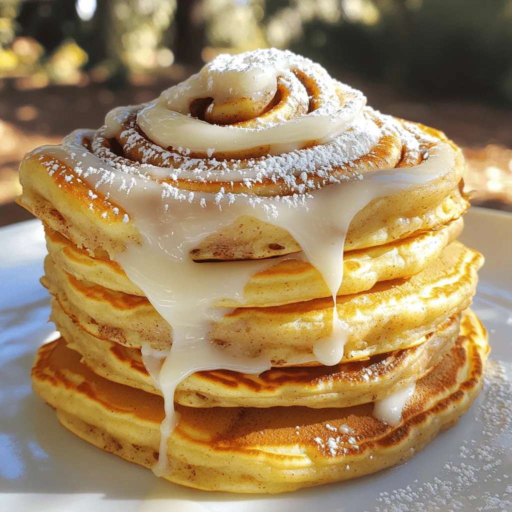 Für köstliche Zimtrollen-Pfannkuchen brauchst du folgende Zutaten: - 250 g Weizenmehl - 30 g Kristallzucker - 1 Teelöffel Backpulver - ½ Teelöffel Natron - ¼ Teelöffel Salz - 240 ml Buttermilch (oder Milch mit 1 Esslöffel Essig) - 1 großes Ei - 30 g geschmolzene Butter - 1 Teelöffel Vanilleextrakt Der Frischkäse-Guss macht die Pfannkuchen besonders lecker. Du benötigst: - 115 g Frischkäse, weich - 125 g Puderzucker - 30 ml Milch - 1 Teelöffel Vanilleextrakt Die Füllung gibt den Pfannkuchen ihren Zimtgeschmack. Hier sind die Zutaten: - 30 g ungesalzene Butter, weich - 50 g brauner Zucker - 1 Esslöffel Zimt Diese Zutaten sind wichtig, um das volle Aroma und die süße Note der Zimtrollen-Pfannkuchen zu erreichen. Du kannst alle Zutaten leicht finden. Bereite sie vor, damit du sofort anfangen kannst. Wenn du die Zutaten hast, kannst du die Zubereitung beginnen. Für das vollständige Rezept schau dir die [Full Recipe] an. Um die Zimt-Schnecken-Füllung zu machen, brauchst du eine kleine Schüssel. Vermische dort 30 g weiche Butter, 50 g braunen Zucker und 1 Esslöffel Zimt. Rühre alles gut, bis die Mischung glatt ist. Dann nimm einen wiederverschließbaren Beutel. Gib die Füllung hinein und drücke die Luft heraus. Verschließe den Beutel und lege ihn zur Seite. Diese Füllung bringt das Zimtrollen-Gefühl direkt in deine Pfannkuchen. Jetzt kommt der Pfannkuchenteig. Nimm eine große Schüssel und verquirle 250 g Weizenmehl, 30 g Kristallzucker, 1 Teelöffel Backpulver, ½ Teelöffel Natron und ¼ Teelöffel Salz. In einer anderen Schüssel vermenge 240 ml Buttermilch, 1 Ei, 30 g geschmolzene Butter und 1 Teelöffel Vanilleextrakt. Gib die flüssigen Zutaten zu den trockenen und rühre vorsichtig. Mixe nur so lange, bis ein Teig entsteht. Einige Klumpen sind okay, übermixen ist nicht nötig. Heize eine beschichtete Grillplatte oder Pfanne auf mittlerer Hitze vor. Fette sie leicht mit Butter oder Kochspray ein. Gieße etwa 60 ml Teig für jeden Pfannkuchen auf die heiße Grillplatte. Nimm den Beutel mit der Zimtfüllung. Schneide eine kleine Ecke ab und drücke die Füllung in einer Spirale auf den Teig. Backe die Pfannkuchen, bis sich Blasen bilden. Das dauert etwa 2-3 Minuten. Drehe die Pfannkuchen um und backe sie weitere 1-2 Minuten, bis sie goldbraun sind. Wiederhole das mit dem restlichen Teig und der Füllung. - Serviertipps und Anrichtemöglichkeiten: Staple die Pfannkuchen auf einem Teller. Träufle die Frischkäse-Glasur darüber. Du kannst auch Zimt oder Puderzucker darüber streuen. So wird dein Frühstück zu einem echten Genuss! Um den besten Teig für Zimtrollen-Pfannkuchen zu machen, ist es wichtig, die Zutaten gut zu mischen. Beginne mit den trockenen Zutaten in einer Schüssel. Mische Mehl, Zucker, Backpulver, Natron und Salz. In einer anderen Schüssel vermische die feuchten Zutaten. Füge die Buttermilch, das Ei, die geschmolzene Butter und den Vanilleextrakt hinzu. Gieße die feuchten Zutaten langsam zu den trockenen. Rühre vorsichtig, bis die Zutaten gerade vermischt sind. Ein paar Klumpen im Teig sind in Ordnung. Übermische ihn nicht, sonst werden die Pfannkuchen zäh. Ein häufiger Fehler ist, die Pfanne nicht richtig vorzubereiten. Achte darauf, dass die Pfanne bei mittlerer Hitze ist, bevor du den Teig eingießt. Wenn die Hitze zu niedrig ist, werden die Pfannkuchen vielleicht nicht schön goldbraun. Ein weiterer Fehler ist, die Pfannkuchen zu früh zu wenden. Warte, bis Blasen an der Oberfläche erscheinen. Das zeigt, dass der Pfannkuchen bereit ist, umgedreht zu werden. Die ideale Temperatur zum Backen der Pfannkuchen liegt bei etwa 180 °C. Du kannst dies testen, indem du ein paar Tropfen Wasser in die Pfanne spritzt. Wenn die Tropfen zischen und sofort verdampfen, ist die Pfanne heiß genug. Dies sorgt dafür, dass die Pfannkuchen gleichmäßig garen und eine schöne Farbe bekommen. Wenn du die Temperatur zu hoch einstellst, können die Pfannkuchen außen verbrennen, bevor sie innen gar sind. {{image_4}} Möchten Sie Zimtrollen-Pfannkuchen glutenfrei genießen? Das ist einfach! Ersetzen Sie das Weizenmehl durch eine glutenfreie Mehlmischung. Diese Mischung sorgt für die richtige Textur. Achten Sie darauf, eine Mischung zu wählen, die Xanthan enthält. Das hilft, die Bindung zu verbessern. Der Rest des Rezepts bleibt gleich. So können Sie alle den köstlichen Geschmack genießen. Für vegane Zimtrollen-Pfannkuchen sind einige Anpassungen nötig. Ersetzen Sie das Ei durch einen Esslöffel Leinsamenmehl. Mischen Sie es mit drei Esslöffeln Wasser und lassen Sie es quellen. Für die Buttermilch nutzen Sie Pflanzenmilch und einen Esslöffel Zitronensaft. Die Butter können Sie durch Kokosöl ersetzen. Diese kleinen Änderungen machen große Unterschiede. Sie bekommen trotzdem fluffige und leckere Pfannkuchen. Toppings machen alles besser! Sie können die Pfannkuchen mit frischen Früchten wie Bananen oder Beeren garnieren. Auch Nüsse geben einen feinen Crunch. Wenn Sie es süßer mögen, probieren Sie Karamellsauce oder Schokoladensauce. Für eine besondere Füllung können Sie Erdnussbutter oder Nutella verwenden. Diese Variationen machen das Frühstück noch spannender. Lassen Sie Ihrer Kreativität freien Lauf! Wenn du Zimtrollen-Pfannkuchen übrig hast, bewahre sie im Kühlschrank auf. Lege sie in einen luftdichten Behälter. So bleiben sie frisch für bis zu drei Tage. Vor dem Servieren kannst du sie leicht aufwärmen. Um die Pfannkuchen einzufrieren, lege sie zwischen Schichten von Backpapier. So kleben sie nicht zusammen. Packe die Schichten in einen luftdichten Behälter oder einen Gefrierbeutel. Sie halten sich bis zu zwei Monate im Gefrierfach. Um die Pfannkuchen wieder warm zu machen, nutze die Mikrowelle oder die Pfanne. In der Mikrowelle dauert es etwa 30 bis 60 Sekunden. In der Pfanne erhitze sie bei niedriger Hitze für etwa zwei Minuten pro Seite. So bleiben sie schön fluffig und lecker. Um die Zimtrollen-Pfannkuchen aufzupeppen, füge frische Früchte hinzu. Bananen oder Äpfel passen gut. Du kannst auch Schokoladenstückchen oder gehackte Nüsse verwenden. Ein Hauch von Karamellsoße verleiht einen süßen Kick. Experimentiere mit verschiedenen Gewürzen wie Muskatnuss oder Ingwer für mehr Geschmack. Belag mit Sahne oder Joghurt macht die Pfannkuchen noch besser. Sei kreativ und finde deine Lieblingskombination! Ja, du kannst die Pfannkuchen ohne Füllung machen. Mixe einfach den Teig wie beschrieben. Gieße den Teig in die Pfanne und backe sie wie gewohnt. Die Pfannkuchen schmecken auch ohne die Zimtfüllung lecker. Du kannst sie dann nach Belieben mit Sirup oder frischen Früchten garnieren. So hast du eine schnelle und einfache Frühstücksoption. Wenn du keine Buttermilch hast, gibt es einfache Alternativen. Mische Milch mit einem Esslöffel Essig oder Zitronensaft. Lass die Mischung 5 Minuten stehen, bis sie leicht dick wird. Du kannst auch Joghurt oder griechischen Joghurt verwenden. Verdünne ihn einfach mit etwas Wasser oder Milch. Diese Optionen geben den Pfannkuchen die gewünschte Konsistenz und den Geschmack. In diesem Artikel haben wir die leckeren Zimtrollen-Pfannkuchen ausführlich besprochen. Wir haben die benötigten Zutaten, die Zubereitung und wichtige Tipps behandelt. Das Ziel ist, perfekte Pfannkuchen für jeden Anlass zu machen. Denke daran, dass die richtigen Tricks die Konsistenz verändern können. Experimentiere mit Variationen, um neue Geschmäcker zu entdecken. Diese Pfannkuchen sind einfach im Kühlschrank oder Gefrierfach zu lagern. Genieße das Kochen und lade Freunde zu einem tollen Genuss ein!