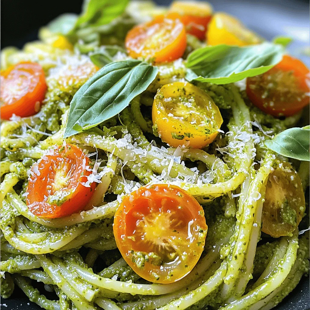 Für dein Zitronen-Basilikum-Pesto benötigst du einige frische und einfache Zutaten. Hier sind die Hauptzutaten, die du sammeln solltest: - 2 Tassen frische Basilikumblätter - 1/2 Tasse rohe Cashewnüsse - 2 Knoblauchzehen, geschält - 1/2 Tasse geriebener Parmesan (oder nutritional yeast für eine vegane Option) - 1/2 Tasse natives Olivenöl extra - 1 Zitrone (abgerieben und ausgepresst) - Salz und Pfeffer nach Geschmack - 250 g Spaghetti oder Pasta nach Wahl Diese Zutaten bilden die Basis für einen herrlich frischen Geschmack. Du kannst das Rezept leicht anpassen, um verschiedene Geschmäcker zu erreichen. Hier sind ein paar optionale Zutaten, die du hinzufügen kannst: - Kirschtomaten, halbiert (zum Garnieren) - Frische Basilikumblätter (zum Garnieren) - Pinienkerne für zusätzlichen Crunch - Chili-Flocken für etwas Schärfe Experimentiere mit diesen Zutaten, um dein persönliches Pesto zu kreieren. Frische Zutaten machen den Unterschied. Hier sind einige Tipps: - Wähle frische Basilikumblätter, die lebendig und duftend sind. - Achte darauf, dass die Cashewnüsse ungesalzen sind, um den besten Geschmack zu erzielen. - Verwende reifen Parmesan, um eine vollere Note zu erhalten. - Nimm eine reife Zitrone für den besten Saft und die beste Schale. Frische Zutaten sorgen für ein besseres Geschmackserlebnis in deinem Gericht. Wenn du die Zutaten gut wählst, wird deine Zitronen-Basilikum-Pesto-Pasta köstlich und einladend! Um die Pasta richtig zuzubereiten, bringe zuerst einen großen Topf mit gesalzenem Wasser zum Kochen. Wenn das Wasser sprudelt, füge die Spaghetti hinzu. Koche die Pasta gemäß der Packungsanweisung, bis sie al dente sind. Das dauert meist etwa 8 bis 10 Minuten. Bevor du die Pasta abgießt, hebe eine Tasse des Kochwassers auf. Dieses Wasser hilft später, das Pesto besser zu vermengen. Gieße die restliche Pasta ab und lege sie beiseite. Jetzt kommt der spannende Teil! Nimm eine Küchenmaschine und füge die frischen Basilikumblätter, Cashewnüsse und Knoblauchzehen hinzu. Mixe alles, bis die Mischung grob gehackt ist. Jetzt kommt der Käse! Füge den geriebenen Parmesan, die Zitronenschale und den Zitronensaft hinzu. Pulsieren, bis alles gut vermischt ist. Während die Maschine läuft, gieße langsam das Olivenöl dazu. Das Pesto wird jetzt glatt und cremig. Wenn es zu dick ist, füge etwas von dem reservierten Pasta-Wasser hinzu. So erreichst du die perfekte Konsistenz. In einer großen Schüssel vermengst du nun die gekochte Pasta mit dem Zitronen-Basilikum-Pesto. Wenn du die Pasta gleichmäßig beschichten möchtest, kannst du etwas mehr von dem reservierten Wasser hinzufügen. Achte darauf, dass jedes Nudelstück gut bedeckt ist. Jetzt kannst du die Pasta anrichten. Garniere sie mit halbierten Kirschtomaten und frischen Basilikumblättern. So sieht dein Gericht nicht nur gut aus, sondern schmeckt auch frisch und lecker. Für die vollständige Anleitung kannst du das [Full Recipe] ansehen. Ein häufiger Fehler beim Pesto ist die Verwendung von zu viel Öl. Beginne mit weniger und füge mehr hinzu, wenn nötig. Achte darauf, die Zutaten richtig zu pürieren. Zerkleinere sie gleichmäßig, damit der Geschmack gut verteilt wird. Wenn du das Pesto zu lange pürierst, verliert es seine frische Farbe und Textur. Ein kurzer Puls reicht aus. Die Konsistenz des Pestos ist wichtig. Es sollte cremig, aber nicht zu flüssig sein. Um das beste Ergebnis zu erzielen, füge das Olivenöl langsam hinzu, während die Maschine läuft. Falls es zu dick wird, ist das reservierte Pasta-Wasser dein Freund. Ein Esslöffel nach dem anderen kann helfen, die perfekte Konsistenz zu erreichen. Die Präsentation macht viel aus. Verwende eine große Schüssel, um die Pasta zu servieren. Füge die Kirschtomaten und frischen Basilikumblätter hinzu, um Farben zu zeigen. Ein zusätzlicher Hauch Parmesan obenauf gibt nicht nur Geschmack, sondern sieht auch toll aus. Du kannst die Pasta auch in einzelnen Tellern anrichten, um jedem Gast eine persönliche Note zu geben. Diese Tipps helfen dir, das perfekte Gericht zu kreieren. Für das vollständige Rezept schaue dir bitte [Full Recipe] an. {{image_4}} Für eine vegane Version des Pesto verwenden Sie Nährhefe. Diese Zutat bietet einen tollen, käsigen Geschmack. Ersetzen Sie einfach den Parmesan in der Rezeptur durch 1/2 Tasse Nährhefe. Mixen Sie alles wie im Originalrezept. Ihr Pesto bleibt cremig und lecker. Es ist auch eine großartige Option für Menschen mit Laktoseintoleranz. Wenn Sie glutenfrei essen, wählen Sie die richtige Pasta. Reispasta oder Quinoa-Pasta sind gute Alternativen. Diese Sorten haben einen tollen Geschmack und eine gute Konsistenz. Bereiten Sie die Pasta wie im Rezept vor. Das Pesto wird auch auf glutenfreier Pasta wunderbar schmecken. Achten Sie darauf, dass alle Zutaten, besonders das Pesto, glutenfrei sind. Um das Pesto noch leckerer zu machen, fügen Sie mehr Zutaten hinzu. Röstete Pinienkerne geben einen nussigen Geschmack. Fügen Sie auch etwas frischen Spinat für mehr Farbe und Nährstoffe hinzu. Für einen würzigen Kick können Sie eine kleine Menge rote Paprika oder Chilis hinzufügen. Experimentieren Sie mit verschiedenen Zutaten, um Ihr persönliches Pesto zu kreieren. Wenn du Pesto übrig hast, bewahre es in einem luftdichten Behälter auf. Gieße etwas Olivenöl oben drauf, um die Oberfläche zu schützen. So bleibt das Pesto frisch. Stelle den Behälter in den Kühlschrank. Es hält sich dort etwa eine Woche. Du kannst auch kleine Portionen einfrieren. Verwende dafür Eiswürfelschalen. So hast du immer Pesto bereit, wenn du es brauchst. Falls du Pasta übrig hast, lasse sie zuerst abkühlen. Fülle sie dann in einen luftdichten Behälter. Stelle den Behälter in den Kühlschrank. So bleibt die Pasta 3 bis 5 Tage frisch. Wenn du die Pasta wieder aufwärmen möchtest, gib etwas Wasser in die Pfanne. Das macht die Pasta wieder schön saftig. Du kannst auch die Mikrowelle benutzen. Achte darauf, die Pasta nicht zu lange zu erhitzen, damit sie nicht austrocknet. Die Haltbarkeit der Zutaten ist wichtig für den Geschmack. Frische Basilikumblätter bleiben im Kühlschrank etwa eine Woche frisch. Cashewnüsse halten sich trocken gelagert bis zu sechs Monate. Parmesan bleibt im Kühlschrank mehrere Wochen lang gut. Achte darauf, ihn gut verpackt zu halten. Zitronen sind ebenfalls lange haltbar. Lagere sie kühl und trocken. So hast du immer die besten Zutaten für deine Zitronen-Basilikum-Pesto-Pasta. Für die vollständige Rezeptanleitung, schau dir die [Full Recipe] an. Pesto hält sich gut im Kühlschrank. In einem luftdichten Behälter bleibt es etwa eine Woche frisch. Sie können es auch einfrieren. In einem Gefrierbeutel oder Behälter hält es bis zu drei Monate. Achten Sie darauf, das Pesto gut abzudecken, um Oxidation zu vermeiden. Ein bisschen Olivenöl an der Oberfläche hilft, die Farbe und den Geschmack zu bewahren. Ja, Sie können andere Nüsse verwenden. Mandeln oder Walnüsse sind gute Alternativen. Jedes Nussaroma bringt einen neuen Geschmack ins Pesto. Cashewnüsse haben eine cremige Textur, aber Mandeln sind knackiger. Probieren Sie verschiedene Nussarten, um Ihre perfekte Mischung zu finden. Ja, das Pesto kann leicht im Voraus zubereitet werden. Machen Sie es einige Tage vorher und lagern Sie es im Kühlschrank. Es schmeckt sogar besser, wenn die Aromen Zeit zum Vermischen haben. Wenn Sie viel Pesto machen, frieren Sie es ein. So haben Sie immer einen schnellen Geschmacksträger für Ihre Pasta. Schauen Sie sich das Full Recipe für mehr Details an. Zitronen-Basilikum-Pesto-Pasta ist einfach und lecker. Wir haben die besten Zutaten, die Zubereitung und Tipps besprochen. Denke daran, frische Produkte zu wählen für den besten Geschmack. Vermeide häufige Fehler, um die ideale Pesto-Konsistenz zu erreichen. Variationen machen das Gericht bunt und spannend. Außerdem halten richtig gelagerte Reste länger frisch. Experimentiere mit den Ideen aus diesem Artikel. Kochen macht Spaß, und mit diesen Tipps wirst du großartige Ergebnisse erzielen. Probier es aus und genieße jedes Gericht!