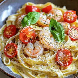 Die Zutaten spielen eine große Rolle. Für Marry Me Shrimp Pasta brauchen Sie: - 225 g Fettuccine-Nudeln - 450 g große Garnelen, geschält und entdarmt - 4 Knoblauchzehen, fein gehackt - 150 g Kirschtomaten, halbiert - 240 ml Schlagsahne - 240 ml Hühnerbrühe - 50 g geriebener Parmesan - 2 Esslöffel Olivenöl - 1 Teelöffel rote Paprikaflocken (nach Geschmack) - Salz und Pfeffer nach Geschmack - Frischer Basilikum, gehackt (zum Garnieren) Diese Zutaten sind einfach zu finden und geben dem Gericht viel Geschmack. Um das beste Ergebnis zu erzielen, wählen Sie frische und hochwertige Zutaten. Frische Garnelen bieten den besten Geschmack. Verwenden Sie auch gute Qualität bei der Sahne und dem Parmesan. Der Käse sollte frisch gerieben sein. Das gibt der Sauce eine tolle Konsistenz. Achten Sie darauf, die Nudeln al dente zu kochen. So bleiben sie bissfest und passen perfekt zur Sauce. Wählen Sie große Garnelen, die fest und glänzend sind. Überprüfen Sie den Geruch. Sie sollten frisch riechen, nicht fischig. Fragen Sie beim Kauf nach, woher die Garnelen stammen. Nachhaltige Quellen sind oft frischer. Wenn Sie gefrorene Garnelen kaufen, tauen Sie sie langsam im Kühlschrank auf. So bleibt ihr Geschmack erhalten. Frische Garnelen machen das Gericht besonders lecker und unvergesslich. Um die Fettuccine-Nudeln zu kochen, benötigst du einen großen Topf. Fülle ihn mit gesalzenem Wasser und bringe es zum Kochen. Die Nudeln sollten 8-10 Minuten kochen, bis sie al dente sind. Achte darauf, sie ab und zu umzurühren, damit sie nicht zusammenkleben. Nach dem Kochen gieße die Nudeln ab und stelle sie beiseite. Jetzt kommt der spannende Teil! Nimm eine große Pfanne und erhitze das Olivenöl bei mittlerer Hitze. Gib die Garnelen in die Pfanne. Würze sie mit Salz, Pfeffer und roten Paprikaflocken. Brate die Garnelen für 2-3 Minuten auf jeder Seite. Sie sollten rosa und undurchsichtig sein. Nimm die Garnelen aus der Pfanne und lege sie beiseite. In derselben Pfanne gibst du den gehackten Knoblauch. Sautiere ihn für etwa 30 Sekunden, bis er duftet. Füge dann die halbierten Kirschtomaten hinzu. Brate sie 2-3 Minuten, bis sie weich werden. Jetzt kommt der große Moment: Gieße die Schlagsahne und die Hühnerbrühe in die Pfanne. Rühre alles gut um und lasse die Mischung sanft köcheln. Nach 3-4 Minuten sollte sie etwas dicker werden. Gib nun die gekochten Fettuccine und die Garnelen zurück in die Pfanne. Rühre alles um, damit die Nudeln gleichmäßig mit der Sauce bedeckt sind. Füge nach und nach den Parmesan hinzu, bis er schmilzt. Schmecke die Mischung mit Salz und Pfeffer ab. Jetzt ist deine Marry Me Shrimp Pasta bereit! Richte sie auf Tellern an und garniere sie mit frischem Basilikum. So sieht dein Gericht nicht nur lecker aus, sondern schmeckt auch so! Für die vollständige Zubereitung, schau dir das Rezept in der [Full Recipe] an. Um perfekte Marry Me Shrimp Pasta zu machen, achte auf die Kochzeit der Nudeln. Sie sollten al dente sein. Das bedeutet, sie sind weich, aber noch bissfest. So bleiben sie in der Sauce gut erhalten. Die Garnelen müssen richtig gewürzt werden. Verwende frischen Knoblauch und hochwertige Gewürze. Das gibt dem Gericht mehr Geschmack. Erhitze das Olivenöl gut, bevor du die Garnelen hinzufügst. So bräunen sie schön und bleiben saftig. Ein weiterer Tipp ist, die Sauce nicht zu lange zu kochen. Wenn sie zu dick wird, wird die Pasta trocken. Rühre die Sahne und Brühe gut ein. Lass die Sauce nur leicht köcheln, damit sie cremig bleibt. Die Präsentation macht viel aus! Serviere die Pasta in flachen Schalen. Das sieht elegant aus. Streue zusätzlichen Parmesan darüber für einen käsigen Look. Ein Spritzer Olivenöl verleiht Glanz. Frischer Basilikum ist nicht nur lecker, sondern auch schön anzusehen. Lege einige Blätter auf die Pasta. Das sorgt für einen frischen Akzent. Wenn du magst, kannst du auch einige Kirschtomaten als Deko verwenden. Jeder hat einen anderen Geschmack. Wenn du es schärfer magst, füge mehr rote Paprikaflocken hinzu. Du kannst auch frische Chili verwenden. Möchtest du es milder? Dann lass die Paprikaflocken einfach weg. Für einen italienischen Touch, füge italienische Kräuter wie Oregano oder Thymian hinzu. Wenn du einen Hauch von Zitrus möchtest, presse etwas Zitronensaft in die Sauce. Das bringt frische Aromen. Sei kreativ und passe die Gewürze an, wie es dir gefällt! {{image_4}} Für eine mediterrane Note können Sie schwarze Oliven und Artischockenherzen hinzufügen. Diese Zutaten geben der Pasta einen herzhaften Geschmack. Schneiden Sie 100 g schwarze Oliven und 150 g artischockenherzen in Stücke. Geben Sie sie nach den Kirschtomaten in die Pfanne. So bleibt der Geschmack frisch und bunt. Möchten Sie eine vegane Variante? Nutzen Sie einfach gebratene Zucchini oder Pilze anstelle der Garnelen. Diese ersetzen das Protein und bringen neuen Geschmack. Verwenden Sie auch pflanzliche Sahne, um die Sauce cremig zu machen. So bleibt das Gericht lecker und für alle geeignet. Für eine glutenfreie Option können Sie Zucchini-Nudeln verwenden. Schneiden Sie zwei Zucchini mit einem Spiralschneider in lange Streifen. Kochen Sie diese kurz in heißem Wasser, bis sie weich sind. Mischen Sie die Zucchini-Nudeln mit der Sauce und genießen Sie eine gesunde und leichte Mahlzeit. Jede dieser Variationen bringt neue Geschmäcker in Ihr Gericht. Experimentieren Sie, um Ihre perfekte Version der Marry Me Shrimp Pasta zu finden! Für das vollständige Rezept, sehen Sie sich [Full Recipe] an. Um Reste von Marry Me Shrimp Pasta frisch zu halten, lege sie in einen luftdichten Behälter. Lass die Pasta auf Raumtemperatur abkühlen, bevor du sie lagerst. So bleibt der Geschmack und die Textur erhalten. Du kannst die Reste bis zu drei Tage im Kühlschrank aufbewahren. Wenn du Sauce und Nudeln getrennt aufbewahrst, bleibt alles besser. Fülle die Sauce in einen eigenen Behälter. So trocknen die Nudeln nicht aus. Wenn du die Nudeln lagerst, füge einen Spritzer Olivenöl hinzu. Das hilft, ein Verkleben zu verhindern. Erwärme die Pasta sanft in einer Pfanne bei mittlerer Hitze. Füge etwas Hühnerbrühe oder Sahne hinzu, um die Sauce wieder cremig zu machen. Du kannst auch die Mikrowelle benutzen. Stelle die Mikrowelle auf mittlere Leistung und rühre alle 30 Sekunden um. So wird die Pasta gleichmäßig warm. Ja, du kannst andere Nudelsorten verwenden. Spaghetti, Linguine oder Penne passen gut. Achte darauf, die Kochzeit entsprechend anzupassen. Jede Nudel hat ihre eigene Kochzeit. So bleibt die Textur der Nudeln perfekt. Um die Pasta schärfer zu machen, füge mehr rote Paprikaflocken hinzu. Du kannst auch frische Chili oder Chiliöl verwenden. Beginne mit einer kleinen Menge und taste dich voran. So findest du genau die richtige Schärfe für deinen Geschmack. Zu Marry Me Shrimp Pasta passen viele Beilagen gut. Ein frischer grüner Salat ist eine tolle Wahl. Auch Knoblauchbrot oder Bruschetta harmonieren wunderbar. Diese Beilagen ergänzen das Gericht und machen das Essen noch köstlicher. In diesem Blogbeitrag haben wir die Hauptzutaten für Marry Me Shrimp Pasta behandelt. Sie haben gelernt, wie man die besten Zutaten auswählt und frische Garnelen erkennt. Die Schritt-für-Schritt-Anleitung zeigt, wie man Pasta kocht, Garnelen anbrät und die Sauce zubereitet. Außerdem gab es viele Tipps zur perfekten Zubereitung und Präsentation. Variationen bieten etwas für jeden Geschmack. Zum Schluss wissen Sie jetzt, wie man Reste richtig lagert. Genießen Sie dieses köstliche Gericht und experimentieren Sie mit Ihren eigenen Ideen!