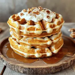 Für die Zimtschnecken-Waffeln benötigst du folgende Zutaten: - 1 Dose gekühlter Zimtschnecken-Teig (8 Rolls) - 60 ml Milch - 60 ml Ahornsirup - 1 Teelöffel Vanilleextrakt - 1 Teelöffel gemahlener Zimt - 60 g gehackte Pekannüsse oder Walnüsse (optional) - Frischkäseglasur (aus der Zimtschneckendose) Die Mengen sind für vier Portionen gedacht. Du kannst die Zimtschnecken-Teigrolle durch frischen Teig ersetzen, wenn du das magst. Für eine vegane Option kannst du die Milch durch pflanzliche Milch ersetzen. Anstelle von Ahornsirup kannst du Honig verwenden, wenn du das wünschst. Wenn du Nüsse nicht magst, lasse sie einfach weg. Die Waffeln schmecken auch ohne sie sehr lecker. Du kannst auch andere Gewürze wie Muskatnuss hinzufügen, um den Geschmack zu variieren. Eine Portion (2 Waffeln) hat etwa: - Kalorien: 320 - Fett: 15 g - Kohlenhydrate: 45 g - Eiweiß: 4 g Auf diese Weise kannst du die Nährwerte im Auge behalten und dennoch einen leckeren Genuss erleben. Heize dein Waffeleisen auf die empfohlene Temperatur vor. Dies ist der erste Schritt für perfekte Waffeln. Nimm nun die Dose mit dem Zimtschnecken-Teig. Öffne die Dose vorsichtig und trenne die Rollen. Schneide jede Rolle in vier Stücke. In einer großen Schüssel vermischst du die Milch, den Ahornsirup, den Vanilleextrakt und den Zimt. Rühre alles gut um, bis es gleichmäßig ist. Füge die Zimtschneckenstücke hinzu und mische alles gut. Wenn du Nüsse magst, kannst du sie jetzt unterheben. Besprühe das vorgeheizte Waffeleisen mit Antihaftspray. Nimm etwa 80 ml der Teigmischung und gib sie in die Mitte des Waffeleisens. Schließe den Deckel und backe die Waffeln für 3 bis 5 Minuten. Sie sind fertig, wenn sie goldbraun sind. Entferne die Waffeln vorsichtig. Wiederhole den Vorgang mit dem restlichen Teig. So bekommst du viele leckere Waffeln. Die Waffeln sind nun fertig! Beträufle sie mit der Frischkäseglasur aus der Dose. Du kannst die Glasur auch in einer kleinen Schüssel zum Dippen anbieten. Staple zwei Waffeln auf einem Teller für eine schöne Präsentation. Ein zusätzlicher Schuss Ahornsirup und ein paar gehackte Pekannüsse oder Walnüsse machen das Ganze perfekt. Ein Hauch Puderzucker oben drauf sorgt für eine elegante Note. So sieht dein Gericht nicht nur gut aus, es schmeckt auch köstlich! Die Konsistenz der Waffeln ist wichtig. Sie sollten außen knusprig und innen weich sein. Hier sind einige Tipps: - Teig gut vermengen: Mische die Zutaten gründlich. So kleben die Zimtschnecken gut zusammen. - Nicht zu viel Teig: Fülle das Waffeleisen nicht zu voll. Zu viel Teig macht die Waffeln dick und schwer. - Backzeit anpassen: Jeder Waffelautomat ist anders. Behalte die Waffeln im Auge, bis sie goldbraun sind. Viele machen beim Waffelbacken Fehler. Hier sind die häufigsten und wie du sie vermeidest: - Zu wenig Hitze: Wenn dein Waffeleisen nicht heiß genug ist, werden die Waffeln nicht knusprig. Achte darauf, dass es gut vorgeheizt ist. - Teig nicht gleichmäßig: Wenn die Zimtschneckenstücke ungleichmäßig im Teig sind, backen sie nicht richtig. Schneide die Rollen gleichmäßig. - Nicht genug Antihaftspray: Wenn du kein Spray benutzt, kleben die Waffeln fest. Sprühe das Eisen leicht ein, bevor du den Teig hinzufügst. Die richtigen Werkzeuge machen das Kochen einfacher. Hier sind einige nützliche Utensilien: - Waffeleisen: Ein gutes Waffeleisen ist der Schlüssel. Suche nach einem mit Antihaft-Oberfläche. - Schüssel: Eine große Schüssel ist wichtig zum Mischen. Sie sollte genug Platz für alle Zutaten bieten. - Küchenwaage: Eine Waage hilft dir, die Zutaten genau abzuwiegen. Das sorgt für Konsistenz in deinem Rezept. Mit diesen Tipps und Tricks wirst du die perfekten Zimtschnecken-Waffeln zubereiten. Folge dem [Full Recipe] für das beste Ergebnis! {{image_4}} Wenn Sie glutenfreie Zimtschnecken-Waffeln machen möchten, gibt es einfache Wege. Verwenden Sie glutenfreien Zimtschnecken-Teig. Achten Sie darauf, dass alle anderen Zutaten glutenfrei sind. Zum Beispiel, wählen Sie glutenfreie Milch und Sirup. Diese Waffeln schmecken genauso gut wie die klassischen! Wenn Sie Schokolade mögen, fügen Sie Schokoladenstückchen hinzu. Diese schmelzen beim Waffeln backen und geben einen tollen Geschmack. Für Karamell-Variationen, träufeln Sie Karamellsauce in die Mischung. Dies schafft einen süßen, reichen Geschmack. Beide Optionen machen die Zimtschnecken-Waffeln noch köstlicher. Im Herbst können Sie Kürbisgewürz hinzufügen. Dieser Geschmack passt perfekt zu Zimt. Mischen Sie etwas Kürbispüree in den Teig und fügen Sie Muskatnuss hinzu. So zaubern Sie einen festlichen Genuss. Auch andere Gewürze, wie Ingwer oder Nelken, sind eine tolle Ergänzung. Experimentieren Sie und finden Sie Ihre Lieblingsvariationen! Zimtschnecken-Waffeln sind ein Genuss. Wenn Sie Reste haben, lagern Sie sie richtig. Wickeln Sie jede Waffel in Frischhaltefolie. Legen Sie sie dann in einen luftdichten Behälter. Im Kühlschrank bleiben sie frisch für etwa 3 Tage. Für eine längere Lagerung nutzen Sie die Gefriertruhe. Dort halten sie bis zu 2 Monate. Achten Sie darauf, die Waffeln gut einzupacken, um Gefrierbrand zu vermeiden. Das Aufwärmen ist einfach. Sie können die Waffeln im Toaster aufwärmen. Dies macht sie wieder knusprig. Eine andere Methode ist die Nutzung der Mikrowelle. Legen Sie die Waffel auf einen Teller. Decken Sie sie mit einem feuchten Papiertuch ab. Erwärmen Sie sie für etwa 20-30 Sekunden. So bleibt die Waffel weich und lecker. Die Haltbarkeit der Waffeln hängt von der Lagerung ab. Frisch gebackene Waffeln schmecken am besten. Nach 3 Tagen im Kühlschrank kann die Qualität sinken. Gefrorene Waffeln sind ideal für spätere Genüsse. Achten Sie darauf, sie vor dem Verzehr gut aufzutauen, um den besten Geschmack zu erhalten. Ja, frischer Zimtschnecken-Teig ist eine tolle Wahl. Frischer Teig gibt den Waffeln einen besonderen Geschmack. Du kannst ihn einfach nach dem Rezept verwenden. Achte darauf, den Teig gleichmäßig zu schneiden, damit die Waffeln gleichmäßig backen. Frischer Teig kann die Waffeln etwas fluffiger machen und sorgt für ein tolles Aroma. Das Rezept ergibt vier Portionen. Jede Portion enthält zwei Waffeln. Du kannst also leicht eine Familie oder Freunde bedienen. Wenn du mehr Gäste hast, verdopple einfach die Zutaten. So hast du genug für alle. Diese Waffeln sind perfekt für ein Frühstück oder einen Brunch mit Freunden. Es gibt viele tolle Toppings für Zimtschnecken-Waffeln. Hier sind einige meiner Favoriten: - Frischkäseglasur: Die Glasur aus der Zimtschneckendose passt perfekt. - Ahornsirup: Ein Klassiker, der nie schadet. - Gehackte Nüsse: Pekannüsse oder Walnüsse bringen einen schönen Crunch. - Frische Früchte: Erdbeeren oder Bananen sind eine süße Ergänzung. Experimentiere mit verschiedenen Toppings und finde deine Lieblingskombination. Zimtschnecken-Waffeln sind ein leckerer Genuss. Du hast gelernt, welche Zutaten du brauchst und wie du sie zubereitest. Wir haben auch Tipps für die perfekte Konsistenz und gute Küchenutensilien besprochen. Du kannst die Waffeln variieren, etwa mit glutenfreien Optionen oder zusätzlichen Aromen. Denke daran, Reste richtig zu lagern, um die Frische zu bewahren. Na, bereit, deine eigenen Waffeln zu backen? Viel Spaß beim Ausprobieren!