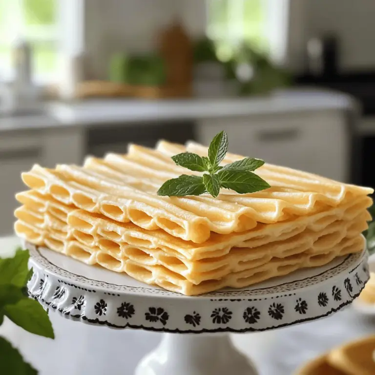 Um köstliche Homemade Vanilla Wafers zu machen, brauchst du eine Reihe einfacher Zutaten. Diese Zutaten sind leicht zu finden und machen das Backen einfach und spaßig. Hier ist die Liste: - 2 ½ Tassen Allzweckmehl - 1 Teelöffel Natron - ½ Teelöffel Backpulver - ½ Teelöffel Salz - 1 Tasse ungesalzene Butter, weich - 1 Tasse Kristallzucker - 1 Tasse Puderzucker - 2 große Eier - 2 Teelöffel reiner Vanilleextrakt - ½ Teelöffel Mandelessenz (optional) Die Mengen sind wichtig, um die perfekte Textur und den besten Geschmack zu erzielen. Achte darauf, dass du die Zutaten genau abmisst. Das hilft dir, die Waffeln genau richtig zu machen. Für das Backen der Waffeln benötigst du einige grundlegende Küchenutensilien. Hier ist eine Liste der Dinge, die du brauchst: - Große Rührschüssel - Elektrischer Mixer - Messbecher und -löffel - Backbleche - Backpapier - Kühlgitter - Esslöffel oder kleiner Ausstecher Mit diesen Zutaten und Utensilien bist du bereit, deine Homemade Vanilla Wafers nach dem [Full Recipe] zu zaubern. Es macht Spaß, in der Küche kreativ zu sein! Zuerst heizen Sie den Ofen auf 175 °C vor. Dies sorgt für eine gleichmäßige Hitze. Legen Sie dann die Backbleche mit Backpapier aus. Das erleichtert das Herausnehmen der Waffeln. Es ist wichtig, die Zutaten bereit zu haben. So gelingt die Zubereitung reibungslos. In einer Schüssel vermengen Sie das Allzweckmehl, Natron, Backpulver und Salz. Diese trockenen Zutaten stellen die Basis dar. In einer großen Rührschüssel schlagen Sie die weiche Butter, Kristallzucker und Puderzucker zusammen. Nutzen Sie einen elektrischen Mixer und schlagen Sie die Mischung für etwa 3-4 Minuten. Sie sollte hell und fluffig sein. Fügen Sie dann die Eier nacheinander hinzu. Rühren Sie gut nach jedem Ei. Geben Sie den Vanilleextrakt und die Mandelessenz hinzu. Mischen Sie alles gut. Fügen Sie nun die trockenen Zutaten schrittweise hinzu. Rühren Sie vorsichtig, bis alles gut verbunden ist. Achten Sie darauf, den Teig nicht zu übermischen. Nutzen Sie einen kleinen Ausstecher oder einen Esslöffel, um Teigmengen auf die Backbleche zu setzen. Achten Sie darauf, einen Abstand von etwa 5 cm zwischen den Portionen zu lassen. Drücken Sie jeden kleinen Haufen leicht mit einer Gabel flach. Backen Sie die Waffeln im vorgeheizten Ofen für 10-12 Minuten. Die Ränder sollten leicht goldbraun sein. Lassen Sie die Waffeln 5 Minuten auf den Blechen abkühlen. Danach übertragen Sie sie auf ein Gitterrost zum vollständigen Abkühlen. Jetzt sind Ihre Homemade Vanilla Wafers bereit zum Genießen! Um die beste Textur für Ihre Waffeln zu erzielen, achten Sie auf die Butter. Sie sollte weich, aber nicht flüssig sein. Cremige Butter schafft Luftblasen, die die Waffeln leicht und knusprig machen. Mischen Sie die Zutaten nicht zu lange. Ein sanftes Rühren ist der Schlüssel. Zu viel Rühren kann die Waffeln hart machen. Ein häufiger Fehler ist, die Waffeln zu lange zu backen. Überprüfen Sie die Ränder, sie sollten goldbraun sein. Wenn Sie die Waffeln zu nah aneinander setzen, können sie zusammenkleben. Lassen Sie genug Platz auf dem Backblech. Auch das Messen der Zutaten ist wichtig. Zu viel Mehl macht die Waffeln trocken. Für besondere Anlässe können Sie die Waffeln anpassen. Fügen Sie Schokoladenstückchen oder Nüsse hinzu. Diese Zutaten geben den Waffeln mehr Geschmack. Für einen festlichen Touch können Sie die Waffeln mit Zuckerguss dekorieren. Eine Prise Zimt oder Muskatnuss kann auch eine schöne Note hinzufügen. Das Rezept lässt sich leicht anpassen, um Ihre Wünsche zu erfüllen. Entdecken Sie die volle Vielfalt mit dem [Full Recipe]. {{image_4}} Schokoladen-Vanille-Waffeln sind eine tolle Abwandlung. Füge einfach ½ Tasse Kakaopulver zum Teig hinzu. Das macht die Waffeln schokoladig und lecker. Du kannst auch Schokoladenstückchen unterrühren, um die Waffeln noch besser zu machen. Diese Kombination ist perfekt für Schokoladenliebhaber! Für eine würzige Note kannst du Gewürze wie Zimt oder Muskatnuss hinzufügen. 1 Teelöffel Zimt passt gut in den Teig. Das gibt den Waffeln einen warmen, einladenden Geschmack. Du kannst auch einen Hauch von Ingwer hinzufügen, um einen neuen Twist zu schaffen. Diese Waffeln sind ideal für die kälteren Monate. Wenn du glutenfrei essen möchtest, gibt es gute Alternativen. Ersetze das Allzweckmehl durch glutenfreies Mehl. Achte darauf, ein Mehl zu wählen, das für Backwaren geeignet ist. Du kannst auch Mandelmehl verwenden, um den Waffeln einen nussigen Geschmack zu verleihen. Diese Optionen sind einfach und machen das Rezept für alle zugänglich. Für das volle Rezept, schaue dir die Wunderbare Vanille-Waffel Freude an! Um Ihre selbstgemachten Vanille-Waffeln frisch zu halten, lagern Sie sie in einem luftdichten Behälter. Stellen Sie sicher, dass der Behälter gut verschlossen ist. So bleiben die Waffeln knusprig. Lagern Sie sie an einem kühlen, trockenen Ort. Vermeiden Sie direkte Sonneneinstrahlung oder Feuchtigkeit. Dies hilft, die Waffeln lange frisch zu halten. Die Haltbarkeit Ihrer Waffeln beträgt etwa eine Woche bei richtiger Lagerung. Nach dieser Zeit können sie weich werden oder ihren Geschmack verlieren. Wenn Sie die Waffeln länger aufbewahren möchten, sollten Sie sie einfrieren. So bleiben sie bis zu drei Monate frisch. Denken Sie daran, sie vor dem Essen gut aufzutauen. Um die Waffeln einzufrieren, lassen Sie sie zuerst vollständig abkühlen. Legen Sie sie dann in einen gefrierfesten Beutel. Entfernen Sie die Luft aus dem Beutel, bevor Sie ihn verschließen. Zum Auftauen legen Sie die Waffeln einfach bei Raumtemperatur auf einen Teller. Alternativ können Sie sie im Ofen bei niedriger Temperatur kurz aufwärmen. So schmecken sie fast wie frisch gebacken! Die Waffeln sind bis zu einer Woche frisch. Lagern Sie sie in einem luftdichten Behälter. So bleiben sie knusprig und lecker. Wenn Sie sie länger aufbewahren möchten, können Sie sie einfrieren. In einem gefrierfesten Behälter halten sie bis zu drei Monate. Achten Sie darauf, die Waffeln gut zu verpacken, damit sie nicht austrocknen. Ja, Sie können den Zucker ersetzen. Verwenden Sie Honig oder Agavendicksaft als Alternativen. Diese Süßstoffe verleihen den Waffeln einen anderen Geschmack. Denken Sie daran, die Flüssigkeitsmenge im Rezept anzupassen. Wenn Sie weniger Zucker verwenden, kann die Textur leicht anders sein, aber die Waffeln bleiben lecker. Es gibt viele Alternativen zu Butter. Sie können Margarine oder Kokosöl verwenden. Diese Optionen geben den Waffeln eine andere Note. Für eine pflanzliche Version eignet sich auch Apfelmus oder Avocado. Achten Sie darauf, die Menge entsprechend anzupassen, da diese Zutaten andere Eigenschaften haben. In diesem Beitrag habe ich die wichtigsten Zutaten und deren Mengen für köstliche Waffeln erklärt. Ich habe dir auch eine Schritt-für-Schritt-Anleitung gegeben, um perfekt fluffige Waffeln zu backen. Tipps helfen dir, häufige Fehler zu vermeiden und dein Rezept anzupassen. Du kannst sogar Variationen wie Schokoladen- oder glutenfreie Waffeln entdecken. Denke daran, die Waffeln richtig zu lagern, um ihre Frische zu bewahren. Mit diesen Informationen kannst du jetzt eigene Waffeln kreieren und genießen!
