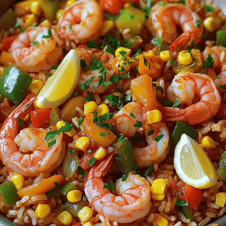 Für die Cajun Garnelen und Reis Pfanne brauchst du folgende Zutaten: - 450 g große Garnelen, geschält und entdarmt - 200 g Langkornreis - 500 ml Hühnerbrühe - 1 Paprika (rot oder grün), gewürfelt - 1 kleine Zwiebel, fein gehackt - 3 Knoblauchzehen, gehackt - 2 Esslöffel Cajun-Gewürzmischung - 120 g Maiskörner (frisch oder gefroren) - 120 g gewürfelte Tomaten (aus der Dose oder frisch) - 2 Esslöffel Olivenöl - Salz und Pfeffer nach Geschmack - Frische Petersilie, gehackt (zum Garnieren) - Zitronenschnitze (zum Servieren) Diese Zutaten machen das Gericht bunt und voller Geschmack. Die Garnelen sind zart und die Mischung aus Paprika und Zwiebeln gibt einen tollen Crunch. Die Cajun-Gewürzmischung ist der Star in diesem Gericht. Sie bringt Würze und Tiefe. Diese Mischung enthält oft Paprika, Zwiebelpulver, Knoblauchpulver und anderen Gewürzen. Die Gewürze schaffen das typische Cajun-Aroma, das dich sofort in den Süden der USA versetzt. Olivenöl sorgt für eine schöne Basis. Es hilft, die Aromen zu verbinden und gibt dem Gericht einen leckeren Geschmack. Frische Petersilie bringt Farbe und Frische auf den Teller. Zitronenschnitze geben beim Servieren einen spritzigen Kick. Wenn du keine Garnelen magst, probiere Hähnchenbrust oder Tofu. Sie sind einfach zuzubereiten und nehmen die Gewürze gut auf. Für die Hühnerbrühe kannst du Gemüsebrühe verwenden, wenn du eine vegetarische Version machen möchtest. Falls du keine Cajun-Gewürzmischung hast, mische Paprika, Knoblauchpulver, Pfeffer und Thymian. Diese Mischung gibt eine ähnliche Würze. Wenn du keinen Reis hast, kannst du Quinoa oder Couscous verwenden. Diese Optionen sind ebenfalls lecker und passen gut zu den anderen Zutaten. Für die Tomaten kannst du frische nehmen, wenn sie Saison haben. Sie geben einen frischen Geschmack. Denk daran, dass die Qualität der Zutaten den Geschmack des Gerichts stark beeinflusst. Achte also darauf, frische und hochwertige Produkte zu wählen. Für das vollständige Rezept schau dir die Anleitung für die Cajun Garnelen und Reis Pfanne an. Um dein Cajun Garnelen und Reis Pfanne richtig zu machen, beginne mit den Zutaten. Du brauchst: - 450 g große Garnelen, geschält und entdarmt - 200 g Langkornreis - 500 ml Hühnerbrühe - 1 Paprika (rot oder grün), gewürfelt - 1 kleine Zwiebel, fein gehackt - 3 Knoblauchzehen, gehackt - 2 Esslöffel Cajun-Gewürzmischung - 120 g Maiskörner (frisch oder gefroren) - 120 g gewürfelte Tomaten (aus der Dose oder frisch) - 2 Esslöffel Olivenöl - Salz und Pfeffer nach Geschmack - Frische Petersilie, gehackt (zum Garnieren) - Zitronenschnitze (zum Servieren) Stelle alle Zutaten bereit. Das macht den Kochprozess einfacher und schneller. 1. Erhitze das Olivenöl in einer großen Pfanne bei mittlerer Hitze. 2. Füge die Zwiebel und die Paprika hinzu. Sautiere sie für 3-4 Minuten, bis sie weich sind. 3. Rühre den Knoblauch ein und brate ihn für eine weitere Minute an. 4. Gebe die Garnelen in die Pfanne. Streue die Cajun-Gewürzmischung darüber. Koche die Garnelen für 2-3 Minuten, bis sie rosa sind. 5. Nimm die Garnelen aus der Pfanne und stelle sie beiseite. 6. Gib den Reis in die Pfanne. Röste ihn für 1-2 Minuten, bis er leicht goldbraun ist. 7. Gieße die Hühnerbrühe hinzu. Füge die gewürfelten Tomaten und den Mais hinzu. 8. Lass die Mischung aufkochen. Reduziere die Hitze und decke die Pfanne ab. Lass alles 15-20 Minuten köcheln. 9. Wenn der Reis zart ist, gebe die Garnelen zurück in die Pfanne. Mische alles gut. 10. Würze mit Salz und Pfeffer. Lasse es für einige Minuten ruhen, bevor du servierst. Für perfekten Reis ist die Garzeit wichtig. Achte darauf, die Hitze zu reduzieren, wenn die Mischung kocht. Decke die Pfanne ab, damit der Dampf nicht entweicht. So wird der Reis gleichmäßig gar. Überprüfe nach 15 Minuten, ob der Reis noch Flüssigkeit braucht. Wenn ja, füge etwas mehr Brühe hinzu. So bleibt der Reis schön feucht und lecker. Beim Kochen der Cajun Garnelen und Reis Pfanne gibt es einige Fehler, die leicht passieren können. Achten Sie darauf, die Garnelen nicht zu lange zu kochen. Sie sollten rosa und fest sein. Überkochen macht sie zäh. Die Brühe sollte kochen, bevor Sie den Reis hinzufügen. So saugt der Reis die Flüssigkeit gleichmäßig auf. Die Cajun-Gewürzmischung ist der Schlüssel zu diesem Gericht. Sie können die Mischung nach Ihrem Geschmack anpassen. Fügen Sie mehr Paprika für mehr Süße hinzu. Cayennepfeffer bringt zusätzliche Schärfe. Wenn Sie es milder mögen, verwenden Sie weniger von diesen Gewürzen. Experimentieren Sie mit verschiedenen Kräutern, wie Thymian oder Oregano, für neue Aromen. Wenn Sie die Schärfe anpassen möchten, gibt es verschiedene Wege. Fügen Sie frische Chilis hinzu, um mehr Hitze zu bekommen. Oder verwenden Sie milde Paprika für einen sanfteren Geschmack. Ein Spritzer Zitronensaft kann die Schärfe ausbalancieren. Denken Sie daran, dass weniger oft mehr ist. Beginnen Sie mit kleinen Mengen und kosten Sie das Gericht während des Kochens. Für das vollständige Rezept empfehle ich Ihnen, die [Full Recipe] zu verwenden. {{image_4}} Wenn Sie eine vegetarische oder vegane Option möchten, können Sie die Garnelen einfach durch Tofu oder Tempeh ersetzen. Marinieren Sie den Tofu in Cajun-Gewürzen, damit er Geschmack aufnimmt. Braten Sie ihn goldbraun an, bevor Sie ihn mit dem Reis mischen. Dieses Gericht bleibt trotzdem lecker und proteinreich. Wenn Sie eine glutenfreie Diät einhalten, verwenden Sie Quinoa oder Blumenkohlreis anstelle von Langkornreis. Quinoa kocht schnell und hat einen nussigen Geschmack. Blumenkohlreis ist eine großartige Low-Carb-Option. Achten Sie darauf, die Kochzeit entsprechend anzupassen, damit alles perfekt gart. Um das Gericht noch bunter und nahrhafter zu machen, fügen Sie saisonales Gemüse hinzu. Zucchini, Spinat oder grüne Bohnen passen gut. Schneiden Sie das Gemüse klein und fügen Sie es während des Kochens hinzu. So bleibt alles frisch und knackig. Experimentieren Sie mit dem, was gerade Saison hat, um neue Geschmäcker zu entdecken. Um das volle Rezept zu sehen, schauen Sie sich die vollständige Anleitung an. Um die Reste Ihrer Cajun Garnelen und Reis Pfanne frisch zu halten, lassen Sie das Gericht zuerst abkühlen. Dann füllen Sie es in einen luftdichten Behälter. Stellen Sie sicher, dass der Behälter gut verschlossen ist, um Luft und Feuchtigkeit fernzuhalten. So bleibt der Geschmack erhalten. Wenn Sie die Reste länger aufbewahren möchten, können Sie das Gericht einfrieren. Teilen Sie die Portionen in kleine Behälter oder Gefrierbeutel auf. Drücken Sie die Luft aus den Beuteln, bevor Sie sie verschließen. Beschriften Sie die Behälter mit dem Datum. So wissen Sie, wann Sie sie eingefroren haben. Die Reste der Cajun Garnelen und Reis Pfanne halten sich gut im Kühlschrank. Sie bleiben frisch für etwa 3 bis 4 Tage. Achten Sie darauf, das Gericht gut zu lagern. Wenn Sie die Reste länger aufbewahren, ist das Einfrieren die beste Option. Garnelen brauchen nur 2 bis 3 Minuten, um zu kochen. Sie sind fertig, wenn sie rosa und undurchsichtig sind. Überkochen Sie sie nicht, sonst werden sie gummiartig. Achten Sie darauf, sie nach dem Hinzufügen der Gewürze gut zu überwachen. Ja, Sie können verschiedene Reissorten verwenden. Langkornreis ist ideal, aber auch Basmati oder Jasminreis funktionieren gut. Diese Reissorten haben unterschiedliche Garzeiten. Passen Sie die Brühe und Kochzeit daran an. Kurzzeitreis wird schneller gar. Zu Cajun Garnelen und Reis passen viele Beilagen. Ein frischer Salat mit grünem Blattgemüse bringt Frische. Auch knuspriges Brot ist eine tolle Ergänzung. Servieren Sie es mit Zitronenschnitzen, um die Aromen zu heben. Weitere Ideen finden Sie im Full Recipe. Die Zutaten für deine Cajun Garnelen und Reis Pfanne sind entscheidend. Du hast gesehen, wie man die Zutaten vorbereitet, kocht und Tipps vermeidet, die das Gericht ruinieren. Variationen ermöglichen dir, kreativ zu sein, und die Lagerung hilft, Reste lange frisch zu halten. Denke daran, die Garzeit gut zu überwachen und die Schärfe nach deinem Geschmack anzupassen. Mit diesem Wissen kannst du ein köstliches Gericht zubereiten, das deine Familie begeistert. Probier es aus und erlebe den Geschmack von Cajun!