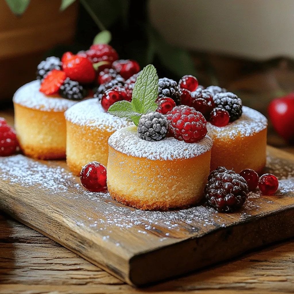 - Ungesalzene Butter - Kristallzucker - Große Eier - Reiner Vanilleextrakt - Weizenmehl - Backpulver - Salz - Buttermilch Die Auswahl der besten Zutaten macht einen großen Unterschied. Verwende frische Eier für besseren Geschmack. Achte darauf, dass die Butter weich ist, damit sie sich gut mit dem Zucker vermischt. Vanilleextrakt sollte rein sein, um den vollen Geschmack zu bekommen. Wenn du keine Buttermilch hast, kannst du auch Milch mit etwas Zitronensaft mischen. Das funktioniert gut als Ersatz. Weizenmehl ist die beste Wahl für diese Art von Kuchen. Du kannst auch glutenfreies Mehl verwenden, aber das Ergebnis kann anders sein. Für den Zucker verwende Kristallzucker, um die richtige Süße zu erreichen. Wenn du weniger Zucker verwenden möchtest, kannst du auch einen Teil durch Honig ersetzen. Achte darauf, die andere Flüssigkeit im Rezept leicht anzupassen. Jede Zutat spielt eine Rolle. Die Kombination ergibt einen köstlichen Mini-Vanille-Pfundkuchen. Wenn du mehr über die Zubereitung erfahren möchtest, schau dir das vollständige Rezept an: Einfache Mini-Vanille-Pfundkuchen, die jeder lieben wird . Heizen Sie Ihren Ofen auf 175°C vor. Dies sorgt für ein gleichmäßiges Backen. Fetten Sie Ihre Mini-Kastenformen mit Butter ein. Bestäuben Sie sie leicht mit Mehl, damit die Kuchen nicht kleben bleiben. Wenn Sie keine Mini-Kastenformen haben, können Sie auch Muffinförmchen verwenden. Die Muffins werden etwas kleiner, aber trotzdem lecker. Beginnen Sie mit der weichen Butter und dem Kristallzucker. Rühren Sie diese in einer großen Schüssel, bis die Mischung leicht und flauschig ist. Dies dauert etwa 3 bis 4 Minuten. Fügen Sie die Eier nacheinander hinzu. Schlagen Sie gut, bis jedes Ei vollständig eingearbeitet ist, bevor Sie das nächste hinzufügen. Dies ist wichtig für die Struktur des Kuchens. Rühren Sie dann den Vanilleextrakt unter. In einer anderen Schüssel mischen Sie das Mehl, das Backpulver und das Salz. Fügen Sie die trockenen Zutaten nach und nach zur feuchten Mischung hinzu. Wechseln Sie dabei mit der Buttermilch, beginnend und endend mit dem Mehl. Rühren Sie, bis alles gerade so vermischt ist. Achten Sie darauf, nicht zu lange zu rühren. Füllen Sie den Teig gleichmäßig in die vorbereiteten Formen. Klopfen Sie sanft auf die Formen, um Luftblasen zu entfernen. Backen Sie die Kuchen 20 bis 25 Minuten lang. Achten Sie auf die Farbe. Sie sollten goldbraun sein. Um sicher zu gehen, machen Sie den Zahnstocher-Test. Stecken Sie einen Zahnstocher in die Mitte eines Kuchens. Wenn er sauber herauskommt, sind die Kuchen fertig. Nehmen Sie die Kuchen aus dem Ofen und lassen Sie sie 10 Minuten in den Formen abkühlen. Dann auf ein Kuchengitter übertragen und vollständig abkühlen lassen. Das gesamte Rezept finden Sie unter Einfache Mini-Vanille-Pfundkuchen, die jeder lieben wird. Übermixen des Teigs Beim Mischen des Teigs ist weniger mehr. Wenn Sie zu lange rühren, wird der Kuchen zäh. Sie sollten nur so lange mischen, bis die Zutaten gerade verbunden sind. Das sorgt für einen lockeren, weichen Kuchen. Zu frühes Herausnehmen der Kuchen Warten Sie immer, bis die Mini-Kuchen ganz durchgebacken sind. Ein Zahnstocher sollte sauber herauskommen. Wenn Sie die Kuchen zu früh herausnehmen, bleiben sie innen roh. Das macht den Genuss weniger schön. Ideen für die garnierte Präsentation Eine schöne Präsentation macht den Kuchen noch besser. Bestäuben Sie die abgekühlten Mini-Kuchen mit Puderzucker. Fügen Sie frische Beeren oder Minze hinzu. Diese Farben bringen Freude auf den Teller. Serviervorschläge Servieren Sie die Kuchen auf einem Holzbrett für einen rustikalen Look. Das sieht immer gut aus und macht Eindruck. Außerdem können Sie etwas Sahne oder eine Kugel Eis dazu anbieten. So wird jede Portion besonders. {{image_4}} Sie können viel Spaß haben, um diese Mini-Vanille-Pfundkuchen zu variieren. Eine einfache Möglichkeit ist, Schokoladenstückchen hinzuzufügen. Diese kleinen Stücke schmelzen und machen jeden Biss schokoladig und lecker. Der Kontrast zwischen der Vanille und der Schokolade ist köstlich. Ein anderer toller Geschmack ist Zitrus. Fügen Sie etwas Zitronen- oder Orangenschale zum Teig hinzu. Das gibt einen frischen und lebhaften Geschmack. Die Zitrusnoten passen gut zur Süße des Kuchens. Probieren Sie beide Variationen, um zu sehen, welche Ihnen besser gefällt! Wenn Sie gesündere Kuchen möchten, gibt es einfache Wege, dies zu tun. Verwenden Sie Vollkornmehl statt normalem Weizenmehl. Vollkornmehl gibt dem Kuchen mehr Ballaststoffe. Dies macht den Kuchen nahrhafter und gibt mehr Geschmack. Eine weitere Option ist, Süßungsmittel statt Zucker zu verwenden. Sie können Honig oder Ahornsirup nehmen. Diese Alternativen sind oft gesünder und bringen einen anderen Geschmack. Achten Sie darauf, die Menge anzupassen, da einige Süßungsmittel süßer sind als Zucker. Mit diesen Varianten und Alternativen machen Sie die Mini-Vanille-Pfundkuchen ganz nach Ihrem Geschmack. Schauen Sie sich das vollständige Rezept an, um zu beginnen! Um die Mini-Vanille-Pfundkuchen frisch zu halten, gibt es einige einfache Methoden. - Frischhaltedosen und Kühlschranklagerung: Lassen Sie die Kuchen zuerst vollständig abkühlen. Legen Sie dann die Kuchen in eine Frischhaltedose. Stellen Sie die Dose in den Kühlschrank. So bleiben die Kuchen bis zu einer Woche frisch. - Einfrieren der Mini-Kuchen: Wenn Sie die Kuchen länger aufbewahren möchten, frieren Sie sie ein. Wickeln Sie jeden Kuchen in Frischhaltefolie. Legen Sie sie dann in einen Gefrierbeutel oder eine gefrierfeste Dose. So sind die Kuchen bis zu drei Monate haltbar. Die Haltbarkeit der Kuchen hängt von der Lagerung ab. Achten Sie auf einige Tipps: - Tipps zur Vermeidung von Trockenheit: Vermeiden Sie es, die Kuchen zu lange an der Luft zu lassen. Das macht sie trocken. Halten Sie die Kuchen gut verpackt, um die Feuchtigkeit zu bewahren. - Anzeichen von Verderb: Prüfen Sie die Kuchen regelmäßig. Wenn sie einen seltsamen Geruch haben oder schimmelig sind, entsorgen Sie sie sofort. Ein frischer Kuchen hat einen süßen, vanilligen Duft. Die Mini-Vanille-Pfundkuchen halten sich gut. Bei richtiger Lagerung bleiben sie frisch bis zu einer Woche. Bewahren Sie sie in einem luftdichten Behälter auf. So bleibt die Feuchtigkeit drin. Wenn Sie die Kuchen länger aufbewahren wollen, frieren Sie sie ein. Sie können sie bis zu drei Monate im Gefrierfach lagern. Lassen Sie sie vor dem Essen einfach auftauen. Ja, Sie können die Kuchen leicht vegan machen. Ersetzen Sie die Eier durch Apfelmus oder Bananenpüree. Verwenden Sie vegane Butter statt ungesalzener Butter. Für die Buttermilch mischen Sie Pflanzenmilch mit einem Spritzer Essig. So erhalten Sie eine tolle vegane Version. Der Geschmack bleibt lecker und die Konsistenz gut. Kein Mini-Kastenform? Kein Problem! Verwenden Sie stattdessen Muffinformen. Sie backen die Mini-Kuchen einfach in Muffinförmchen. Die Backzeit kann kürzer sein, also prüfen Sie die Kuchen nach 15 Minuten. Sie können auch eine große Kastenform nutzen. Teilen Sie den Teig einfach nach dem Backen in Portionen. Das vollständige Rezept finden Sie im Abschnitt: Einfache Mini-Vanille-Pfundkuchen, die jeder lieben wird . Dort sind alle Zutaten und Schritte klar aufgelistet. Dieser Blogbeitrag hat Ihnen die wichtigsten Zutaten und Schritte zur Zubereitung von Mini-Vanille-Pfundkuchen vorgestellt. Wir haben Tipps gegeben, um häufige Fehler zu vermeiden und kreative Variationen auszuprobieren. Achten Sie auch auf die richtige Lagerung, damit Ihre Kuchen frisch bleiben. Denken Sie daran, dass Backen Spaß macht. Experimentieren Sie mit Zutaten und feiern Sie Ihre Erfolge. Viel Freude beim Backen und Genießen!