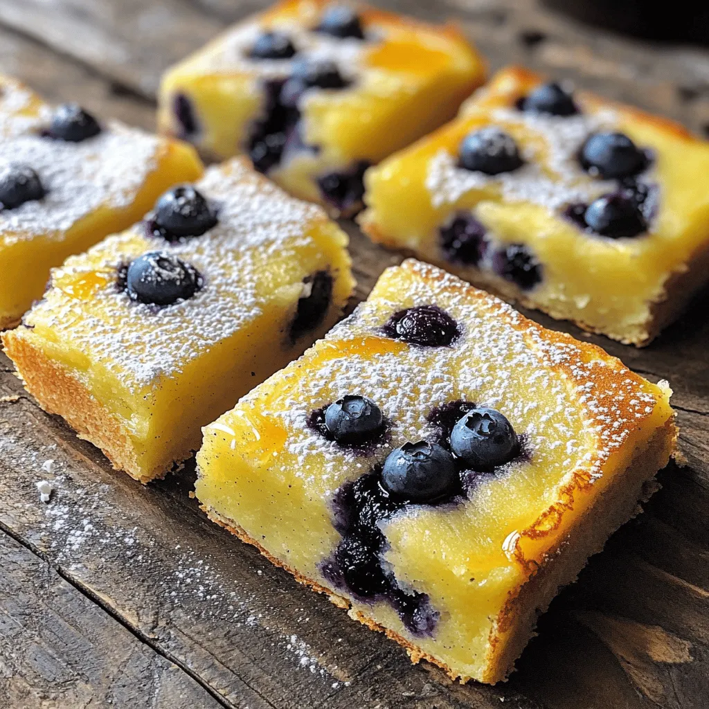 Für den Blaubeer-Pfannkuchen-Auflauf brauchst du: - 2 Tassen Weizenmehl - 2 Esslöffel Backpulver - 1/2 Teelöffel Salz - 1 Esslöffel Zucker - 2 Tassen Milch - 2 große Eier - 1/4 Tasse geschmolzene Butter (plus extra zum Fetten) - 1 Teelöffel Vanilleextrakt - 2 Tassen frische Blaubeeren (oder gefrorene, wenn frische nicht verfügbar sind) - Ahornsirup und Puderzucker zum Servieren (optional) Wähle frische Blaubeeren für den besten Geschmack. Achte auf: - Dichte und pralle Früchte - Tiefe Farbe, die blau oder lila ist - Keine matschigen oder braunen Stellen Wenn du gefrorene Blaubeeren verwendest, lass sie zunächst auftauen. Tupfe sie dann trocken. So wird der Teig nicht zu feucht. Für eine glutenfreie Variante kannst du das Weizenmehl ersetzen. Nutze: - 2 Tassen glutenfreies Mehl (z.B. Mandelmehl oder Reismehl) - 1 Teelöffel Xanthan-Gummi, um die Textur zu verbessern Diese Zutaten sorgen dafür, dass dein Auflauf gut gelingt. Achte darauf, die anderen Zutaten wie gewohnt zu verwenden. Zuerst bereiten wir die Backform vor. Heizen Sie Ihren Ofen auf 175°C vor. Nehmen Sie eine 9x13 Zoll große Auflaufform und fetten Sie sie mit geschmolzener Butter ein. Dies verhindert, dass der Auflauf am Boden kleben bleibt. Nun ist es Zeit, die Zutaten zu messen. Wir brauchen Weizenmehl, Backpulver, Salz, Zucker, Milch, Eier, geschmolzene Butter, Vanilleextrakt und frische Blaubeeren. Mischen Sie in einer großen Schüssel das Weizenmehl, Backpulver, Salz und Zucker gut. In einer separaten Schüssel schlagen Sie die Milch, Eier, geschmolzene Butter und Vanilleextrakt zusammen. Gießen Sie die flüssigen Zutaten in die Mehlmischung. Rühren Sie vorsichtig um, bis alles gerade so vermischt ist. Es ist okay, wenn der Teig etwas klumpig ist. Fügen Sie dann die Blaubeeren hinzu. Heben Sie sie sanft unter, damit sie ganz bleiben. Gießen Sie den Teig in die vorbereitete Auflaufform. Verteilen Sie ihn gleichmäßig. Backen Sie den Auflauf für etwa 30 bis 35 Minuten. Er sollte fest sein und leicht goldbraun aussehen. Stecken Sie einen Zahnstocher in die Mitte. Wenn er sauber herauskommt, ist der Auflauf fertig. Lassen Sie ihn ein paar Minuten abkühlen, bevor Sie ihn in Quadrate schneiden. Servieren Sie ihn warm mit Ahornsirup und Puderzucker. So wird der Blaubeer-Pfannkuchen-Auflauf besonders lecker! Für die vollständige Anleitung schauen Sie sich das Full Recipe an. Ein häufiger Fehler ist, den Teig zu lange zu mischen. Mischen Sie ihn nur so lange, bis die Zutaten gerade vermengt sind. Klumpen sind in Ordnung. Wenn Sie ihn übermischen, wird der Auflauf fest und zäh. Achten Sie auch darauf, die Blaubeeren vorsichtig unterzuheben. Wenn Sie zu fest rühren, zerdrücken Sie die Beeren. Ein weiterer Fehler ist, die Backzeit zu ignorieren. Überprüfen Sie den Auflauf nach 30 Minuten. Ein Zahnstocher sollte sauber herauskommen. Die perfekte Konsistenz ist weich und fluffig. Verwenden Sie frische Zutaten. Die Eier sollten Raumtemperatur haben. Das hilft, den Teig gut zu verbinden. Wenn Sie eine cremigere Textur möchten, fügen Sie etwas mehr Milch hinzu. Für einen luftigeren Auflauf können Sie die Eier trennen. Schlagen Sie das Eiweiß steif und heben Sie es zuletzt unter den Teig. So wird Ihr Auflauf besonders fluffig. Fügen Sie Zimt für mehr Wärme hinzu. Ein Teelöffel Zimt passt gut zu den Blaubeeren. Zitronenschale bringt Frische in den Auflauf. Reiben Sie die Schale einer Zitrone in den Teig. Auch Vanilleextrakt verstärkt den Geschmack. Experimentieren Sie mit anderen Beeren wie Himbeeren oder Erdbeeren. Das bringt Abwechslung in Ihr Rezept. Schokoladenstückchen sind eine süße Variante. Sie machen den Auflauf noch köstlicher. {{image_4}} Wenn Sie glutenfrei essen möchten, können Sie einfach das Weizenmehl ersetzen. Verwenden Sie eine glutenfreie Mehlmischung. Achten Sie darauf, dass die Mischung für das Backen geeignet ist. Diese Mischung sorgt dafür, dass der Auflauf gleichmäßig aufgeht. Der Geschmack bleibt dank der frischen Blaubeeren gleich lecker. Haben Sie keine Blaubeeren? Kein Problem! Himbeeren und Erdbeeren sind tolle Alternativen. Diese Früchte bringen eine andere Süße und Frische. Mischen Sie verschiedene Beeren für einen bunten Auflauf. Achten Sie darauf, die Früchte leicht zu drücken, damit sich die Säfte gut verteilen. Um den Auflauf noch spezieller zu machen, fügen Sie Schokoladenstückchen hinzu. Diese schmelzen beim Backen und geben einen tollen Geschmack. Sie können auch Nüsse oder Kokosflocken für eine knusprige Textur verwenden. Servieren Sie den Auflauf mit Ahornsirup und einem Hauch Puderzucker. Das macht jeden Biss zu einem Genuss. Für mehr Details und eine umfassende Anleitung, schauen Sie sich das Full Recipe an. Lager deine Reste im Kühlschrank. Verwende dazu einen luftdichten Behälter. So bleiben die Blaubeer-Pfannkuchen-Auflauf frisch. Halte den Auflauf nicht länger als drei Tage im Kühlschrank. Wenn du ihn länger aufbewahren willst, solltest du ihn einfrieren. Um den Auflauf einzufrieren, lasse ihn zuerst abkühlen. Schneide ihn dann in Portionen. Lege jede Portion in Frischhaltefolie. Danach packe die Portionen in einen Gefrierbeutel. Vergiss nicht, das Datum darauf zu schreiben. So behältst du den Überblick. Der Auflauf bleibt bis zu drei Monate im Gefrierfach gut. Um den Auflauf aufzuwärmen, nimm eine Portion heraus. Lege sie auf einen Teller oder in eine Auflaufform. Decke sie mit Alufolie ab, um Austrocknen zu vermeiden. Erwärme den Auflauf bei 175°C im Ofen für etwa 15 Minuten. Du kannst ihn auch in der Mikrowelle erwärmen. Stelle die Mikrowelle auf niedrige Stufe und erwärme ihn in Intervallen von 30 Sekunden. So bleibt der Auflauf saftig und lecker. Für weitere Tipps und die vollständige Zubereitung findest du die Full Recipe. Um den Blaubeer-Pfannkuchen-Auflauf vorzubereiten, heize deinen Ofen auf 175°C vor. Fette eine 9x13 Zoll große Auflaufform mit geschmolzener Butter ein. Mische dann in einer großen Schüssel Weizenmehl, Backpulver, Salz und Zucker. In einer separaten Schüssel verrühre Milch, Eier, geschmolzene Butter und Vanilleextrakt. Gib die feuchten Zutaten zu den trockenen und rühre vorsichtig. Füge die Blaubeeren hinzu und gieße den Teig in die Form. Backe den Auflauf für 30-35 Minuten, bis er fest ist. Ja, du kannst die Blaubeeren ersetzen. Frische Himbeeren, Erdbeeren oder sogar gefrorene Beeren sind gute Alternativen. Achte darauf, die Beeren gut zu waschen und in der Menge anzupassen. Bei gefrorenen Beeren ist es wichtig, sie nicht vorher aufzutauen, da sie sonst zu viel Flüssigkeit abgeben. Der Auflauf hält sich gut im Kühlschrank. Du kannst ihn dort bis zu fünf Tage lagern. Stelle sicher, dass du ihn in einem luftdichten Behälter aufbewahrst. Wenn du ihn länger aufbewahren möchtest, friere ihn ein. So bleibt er bis zu drei Monate frisch. Erwärme ihn einfach im Ofen oder in der Mikrowelle, wenn du ihn genießen möchtest. Der Blaubeer-Pfannkuchen-Auflauf ist einfach zuzubereiten und lecker. Wir haben die besten Zutaten ausgewählt und Tipps gegeben, um perfekte Ergebnisse zu erzielen. Achten Sie auf die richtige Konsistenz und vermeiden Sie häufige Fehler. Variieren Sie die Zutaten nach Lust und Laune, um neue Geschmäcker zu entdecken. Bewahren Sie Reste richtig auf, damit sie frisch bleiben. Nutzen Sie die FAQs für weitere Tipps. Machen Sie Ihren nächsten Auflauf zu einem Hit für alle!