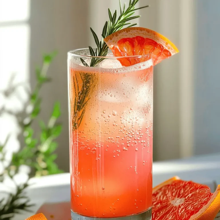 Für dieses erfrischende Getränk brauchst du: - 1 große Grapefruit, ausgepresst (ca. 1 Tasse Saft) - 1 Tasse Sprudelwasser oder Mineralwasser - 1/4 Tasse frischer Rosmarin-Sirup - Frische Rosmarinzweige zur Garnitur - Eiswürfel - Optional: Grapefruit-Scheiben zur Garnitur Die Grapefruit gibt deinem Getränk einen tollen, frischen Geschmack. Der Rosmarin-Sirup bringt eine besondere Note. Du kannst den Sirup ganz einfach selbst machen, indem du Wasser, Zucker und frischen Rosmarin kochst. Um das Grapefruit Rosemary Soda Pop zuzubereiten, benötigst du: - Einen kleinen Topf - Ein Glas - Einen Löffel zum Rühren - Einen Entsafter für die Grapefruit - Ein Sieb für den Sirup Mit diesen Utensilien wird das Zubereiten zum Kinderspiel. Der Topf ist wichtig, um den Sirup zu machen. Ein Glas hilft dir, das Getränk schön zu servieren. Um dein Getränk noch schöner zu machen, kannst du Folgendes verwenden: - Frische Rosmarinzweige - Grapefruit-Scheiben Diese Garnituren sehen nicht nur toll aus, sie geben dem Getränk auch einen zusätzlichen Geschmack. Die Rosmarinzweige sorgen für einen duftenden Akzent, während die Grapefruit-Scheiben frisch und einladend wirken. Für die gesamte Zubereitung und mehr Details schau dir die [Full Recipe] an. Um den Rosmarin-Sirup herzustellen, nimm einen kleinen Topf. Füge 1 Tasse Wasser, 1 Tasse Zucker und 5-6 Zweige frischen Rosmarin hinzu. Erhitze die Mischung bei mittlerer Hitze. Rühre, bis sich der Zucker auflöst. Lass es dann etwa 30 Minuten ziehen. Nach der Zeit seihst du den Rosmarin ab. Lass den Sirup abkühlen. Bewahre den Sirup in einem Glas im Kühlschrank auf. Er hält bis zu zwei Wochen. Jetzt geht es an die Zubereitung des Getränks. Fülle ein Glas mit Eiswürfeln. Presse eine große Grapefruit aus, bis du etwa 1 Tasse Saft hast. Gieße den Saft in das Glas. Füge 1/4 Tasse des Rosmarin-Sirups hinzu. Fülle das Glas mit 1 Tasse Sprudelwasser oder Mineralwasser auf. Rühre das Getränk vorsichtig um. So vermischst du alle Zutaten gut. Dekoriere dein Getränk mit einem frischen Rosmarinzweig. Eine Grapefruit-Scheibe macht die Garnitur perfekt. Serviere das Getränk sofort. Genieße das sprudelnde Grapefruit-Rosmarin-Soda frisch und kühl! Um das perfekte Grapefruit Rosemary Soda Pop zuzubereiten, beginne mit frischen Zutaten. Verwende reife Grapefruits. Der Saft sollte süß und nicht zu bitter sein. Achte darauf, den Rosmarin-Sirup gut abzukühlen, bevor du ihn hinzufügst. Das gibt deinem Getränk mehr Frische. Rühre alle Zutaten gut um, damit sich die Aromen vermischen. Du kannst auch etwas mehr Sirup hinzufügen, wenn du es süßer magst. Die Wahl der Grapefruit ist wichtig. Verwende rosa oder rote Grapefruits für ein süßeres Ergebnis. Diese Sorten enthalten mehr Zucker und weniger Bitterstoffe. Achte darauf, dass die Grapefruit schwer und fest ist. So weißt du, dass sie frisch ist. Wenn du die Grapefruit auspressen möchtest, verwende eine Saftpresse. So erhältst du mehr Saft und weniger Fruchtfleisch. Frischer Rosmarin bringt den besten Geschmack. Er hat ein starkes Aroma, das deinem Getränk Tiefe verleiht. Getrockneter Rosmarin kann auch verwendet werden, aber er hat weniger Geschmack. Wenn du getrockneten Rosmarin nimmst, verwende weniger, da er konzentrierter ist. Experimentiere mit der Menge, um den besten Geschmack zu finden. Frischer Rosmarin eignet sich auch hervorragend als Garnitur. Ein Zweig sieht schön aus und erhöht den Duft deines Drinks. Für die vollständige Anleitung und die genauen Mengen empfehle ich dir, das [Full Recipe] zu prüfen. {{image_4}} Wenn du den Rosmarin-Sirup nicht magst, probiere andere Kräuter. Minze ist eine frische Wahl. Basilikum bringt einen süßen Geschmack. Auch Thymian passt gut zu Grapefruit. Du kannst den Sirup einfach ersetzen. Grapefruit ist lecker, aber du kannst auch andere Zitrusfrüchte verwenden. Orangen sind süß und saftig. Limetten geben einen spritzigen Geschmack. Zitronen sind sauer und erfrischend. Misch verschiedene Säfte für interessante Aromen. Für einen Cocktail mache eine alkoholische Version. Füge Wodka oder Gin hinzu, um das Getränk aufzupeppen. Mische die Grapefruit mit dem Rosmarin-Sirup und Alkohol. Das macht es festlicher. Du kannst auch Bitterstoffe hinzufügen, um mehr Tiefe zu schaffen. Diese Variationen bringen Abwechslung und Freude in dein Grapefruit-Rosmarin-Soda. Für das vollständige Rezept schau dir die [Full Recipe] an. Rosmarin-Sirup ist einfach zu machen und sehr nützlich. Du kannst ihn bis zu zwei Wochen im Kühlschrank aufbewahren. Stelle sicher, dass du ihn in einem versiegelten Glas lagerst. So bleibt der Geschmack frisch. Wenn du den Sirup länger aufbewahren möchtest, kannst du ihn auch in Eiswürfelformen einfrieren. So hast du immer eine Portion bereit. Das Grapefruit-Rosmarin-Soda schmeckt am besten frisch zubereitet. Wenn du es im Kühlschrank lagerst, trinke es innerhalb von einem Tag. Nach einem Tag kann das Getränk schal werden. Wenn du jedoch die Zutaten separat lagerst, bleibt alles frisch. Gieße erst kurz vor dem Trinken das Sprudelwasser hinzu. So bleibt die Spritzigkeit erhalten. Das Einfrieren von Grapefruit-Scheiben ist eine großartige Idee. So hast du immer eine kühle Garnitur zur Hand. Schneide die Grapefruit in dünne Scheiben und lege sie auf ein Backblech. Stelle sicher, dass die Scheiben nicht übereinander liegen. Friere sie für ein paar Stunden ein. Danach kannst du sie in einem Beutel aufbewahren. Diese gefrorenen Scheiben sind auch perfekt für andere Getränke. Grapefruit Rosemary Soda Pop findest du in einigen Feinkostläden oder Cafés. Viele große Supermärkte führen auch spezielle Limonaden. Wenn du es nicht findest, kannst du es einfach zu Hause machen. Die Zutaten sind leicht zu beschaffen. Du benötigst Grapefruit, Rosmarin-Sirup und Sprudelwasser. Ja, du kannst den Rosmarin-Sirup im Voraus zubereiten. Das ist sehr praktisch. Du kannst den Sirup bis zu zwei Wochen im Kühlschrank aufbewahren. Bereite einfach eine größere Menge zu und lagere sie in einem verschlossenen Glas. So hast du immer etwas Sirup bereit, wenn du Lust auf ein erfrischendes Getränk hast. Ja, du kannst das Getränk ohne Zucker zubereiten. Verwende einfach einen Zuckeraustauschstoff oder fruchtige Süßungsmittel. Du kannst auch mehr Grapefruit-Saft hinzufügen, um die Süße zu erhöhen. Achte darauf, dass die Balance zwischen der Säure der Grapefruit und der Süße gelungen ist. So bleibt das Getränk frisch und lecker. In diesem Blogbeitrag haben wir die Hauptzutaten für Grapefruit Rosemary Soda Pop erkundet. Ich habe die Schritte zur Herstellung des Rosmarin-Sirups und des Getränks erklärt. Wir haben Tipps und Tricks geteilt, um das perfekte Getränk zu kreieren. Zudem gab es spannende Variationen und nützliche Lagerungshinweise. Für das beste Geschmackserlebnis empfehle ich, frische Zutaten zu verwenden. Experimentiere mit anderen Zitrusfrüchten oder alkoholischen Optionen. So kannst du dein eigenes, leckeres Getränk genießen.