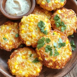 - 2 Tassen frische Maiskörner oder 1 Dose süßer Mais, abgetropft - 1 Tasse Weizenmehl - 1/2 Tasse geriebener Cheddar-Käse - 1/4 Tasse geriebener Parmesan-Käse - 2 große Eier, verquirlt - 1/2 Tasse Milch - 1/2 Teelöffel Backpulver - 1/2 Teelöffel Knoblauchpulver - 1/2 Teelöffel Zwiebelpulver - 1/4 Teelöffel Cayennepfeffer (optional) - Pflanzenöl zum Frittieren - Salz und Pfeffer nach Geschmack Die Hauptzutaten sind einfach und lecker. Du kannst frische Maiskörner verwenden oder auf Dosenmais zurückgreifen. Beide Varianten schmecken großartig. Das Mehl und der Käse geben den Fritters den perfekten Biss. Die Eier und die Milch sorgen für die richtige Konsistenz. Die Gewürze sind wichtig. Backpulver macht die Fritters schön luftig. Knoblauch- und Zwiebelpulver bringen Geschmack. Wenn du es scharf magst, füge Cayennepfeffer hinzu. Das Öl ist entscheidend für das Frittieren. Es sorgt für die knusprige Textur und den tollen Geschmack. Für das vollständige Rezept, schau dir bitte die [Full Recipe] an. Um die Crispy Cheesy Corn Fritters zuzubereiten, fangen wir mit den trockenen Zutaten an. Nehmen Sie eine große Schüssel und vermengen Sie die folgenden Zutaten: - 2 Tassen frische Maiskörner (oder 1 Dose süßer Mais, abgetropft) - 1 Tasse Weizenmehl - 1/2 Tasse geriebener Cheddar-Käse - 1/4 Tasse geriebener Parmesan-Käse - 1/2 Teelöffel Backpulver - 1/2 Teelöffel Knoblauchpulver - 1/2 Teelöffel Zwiebelpulver - 1/4 Teelöffel Cayennepfeffer (optional) Achten Sie darauf, dass alle trockenen Zutaten gut vermischt sind. So umhüllen sie gleichmäßig den Mais. Jetzt erstellen wir die Ei- und Milchmischung. Dazu nehmen Sie eine separate Schüssel und verquirlen zwei große Eier mit 1/2 Tasse Milch. Rühren Sie beides gut zusammen, bis es vollständig vermischt ist. Gießen Sie nun die Eier- und Milchmischung in die Schüssel mit den trockenen Zutaten. Rühren Sie vorsichtig, bis alles gerade so vermischt ist. Seien Sie vorsichtig, nicht zu viel zu rühren; ein paar Klümpchen sind in Ordnung. Nach Geschmack mit Salz und Pfeffer würzen. Für das Frittieren der Fritters erhitzen Sie in einer großen Pfanne 0,5 cm Pflanzenöl bei mittelhoher Hitze. Um zu überprüfen, ob das Öl heiß genug ist, träufeln Sie einen kleinen Löffel Teig hinein. Es sollte sofort zischen. Sobald das Öl heiß ist, verwenden Sie einen Löffel oder einen kleinen Eisportionierer, um Portionen des Maisteigs in die Pfanne zu geben. Frittieren Sie die Fritters etwa 3-4 Minuten pro Seite, bis sie goldbraun und knusprig sind. Arbeiten Sie in Chargen, um die Pfanne nicht zu überfüllen. Nach dem Frittieren legen Sie die Fritters auf einen mit Küchenpapier ausgelegten Teller. So können Sie überschüssiges Öl abtropfen lassen. Servieren Sie die Fritters warm, garniert mit frischem Koriander oder Petersilie. Um die perfekte Textur für die Crispy Cheesy Corn Fritters zu erzielen, ist die Mischtechnik wichtig. Mische die Zutaten sanft, damit die Fritters locker bleiben. Wenn du zu fest rührst, werden sie zäh. Mische nur, bis die Zutaten gerade kombiniert sind. Ein paar Klümpchen sind völlig in Ordnung. Die Temperatur des Öls ist ebenfalls entscheidend. Erhitze das Öl auf mittelhoher Hitze. Wenn das Öl zu kalt ist, saugen die Fritters viel Fett auf. Ein guter Test ist, ein wenig Teig ins Öl zu geben. Wenn es zischt, ist das Öl bereit. Frittiere die Fritters goldbraun, aber achte darauf, sie nicht zu lange zu lassen. Zu den Crispy Cheesy Corn Fritters passen viele Beilagen und Dips. Du kannst sie mit einer scharfen Salsa oder einem cremigen Ranch-Dressing servieren. Diese Kombination bringt den Geschmack der Fritters schön zur Geltung. Das Anrichten der Fritters ist wichtig für die Präsentation. Lege sie auf ein Holzbrett oder einen schönen Teller. Füge eine kleine Schüssel mit Dip in die Mitte hinzu. Das macht dein Gericht einladend und besonders. {{image_4}} Für deine Crispy Cheesy Corn Fritters kannst du verschiedene Käsesorten verwenden. Feta-Käse bringt einen tollen, salzigen Geschmack. Er schmilzt gut und gibt den Fritters eine neue Textur. Gouda ist eine weitere gute Wahl. Sein milder, süßer Geschmack ergänzt den Mais perfekt. Du kannst auch eine Mischung aus diesen Käsesorten ausprobieren. Das sorgt für ein reichhaltiges Aroma und eine spannende Kombination. Um die Fritters noch interessanter zu machen, füge Gemüse oder Gewürze hinzu. Paprika, Zucchini oder Frühlingszwiebeln passen gut. Sie bringen Farbe und zusätzliche Nährstoffe. Gewürze wie Kreuzkümmel oder Paprika können ebenfalls einen einzigartigen Geschmack erzeugen. Salsas oder Chilis sind auch eine tolle Ergänzung. Du kannst etwas scharfe Salsa in den Teig mischen oder sie als Dip servieren. Das bringt Frische und einen Kick. Ich liebe es, mit verschiedenen Zutaten zu experimentieren, um neue Geschmackserlebnisse zu schaffen. Um die Reste der Crispy Cheesy Corn Fritters frisch zu halten, lege sie in einen luftdichten Behälter. Achte darauf, dass die Fritters vollständig abgekühlt sind, bevor du sie lagerst. Im Kühlschrank halten sie bis zu drei Tage. Das hilft, ihre knusprige Textur und den vollen Geschmack zu bewahren. Um die Fritters wieder aufzuwärmen, gibt es einige effektive Methoden. Du kannst sie in einer Pfanne auf mittlerer Hitze aufwärmen. Das gibt ihnen wieder etwas von ihrer Knusprigkeit zurück. Alternativ kannst du den Ofen benutzen. Lege die Fritters auf ein Backblech und erwärme sie bei 180 Grad Celsius für etwa 10 Minuten. So bleiben sie schön knusprig. Vermeide die Mikrowelle, da sie die Fritters weich machen kann. Die Fritters bleiben bis zu drei Tage frisch. Lagern Sie sie in einem luftdichten Behälter im Kühlschrank. Achten Sie darauf, dass sie vollständig abgekühlt sind, bevor Sie sie einpacken. So bleibt die Knusprigkeit erhalten. Wenn Sie die Fritters länger aufbewahren möchten, können Sie sie auch einfrieren. Legen Sie sie einfach in eine Gefrierbox. Sie halten sich bis zu drei Monate im Gefrierfach. Ja, Sie können die Fritters auch im Ofen zubereiten. Heizen Sie den Ofen auf 200 Grad Celsius vor. Legen Sie die Fritters auf ein mit Backpapier ausgelegtes Blech. Sprühen Sie sie leicht mit Öl ein, um die Knusprigkeit zu erhöhen. Backen Sie die Fritters etwa 20 bis 25 Minuten lang. Wenden Sie sie nach der Hälfte der Zeit, damit sie gleichmäßig bräunen. Ja, es gibt gute glutenfreie Alternativen. Sie können Mandelmehl oder Reismehl verwenden. Diese Mehle geben den Fritters eine schöne Textur. Achten Sie darauf, glutenfreie Backpulver zu verwenden. So bleiben Ihre Fritters ganz ohne Gluten und trotzdem lecker. Maisfritters sind einfach zuzubereiten. Du brauchst frische oder Dosenmais, Mehl, Käse, Eier und Milch. Gewürze wie Knoblauch- und Zwiebelpulver bringen Geschmack. Den Teig frittierst du in heißem Öl, um die perfekte Textur zu erreichen. Experimentiere mit verschiedenen Käsesorten oder füge Gemüse hinzu, um neue Variationen zu kreieren. Reste kannst du im Kühlschrank aufbewahren und einfach aufwärmen. Diese Fritters sind vielseitig und lecker, perfekt für jeden Anlass. Lass dir diese Köstlichkeit nicht entgehen!