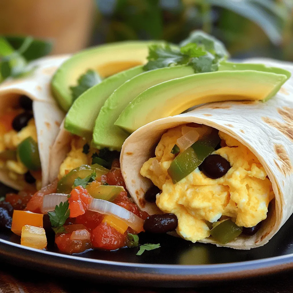 Die Hauptzutaten für deine Frühstücksburritos sind einfach und lecker. Du brauchst: - 4 große Weizentortillas - 4 große Eier - ½ Tasse schwarze Bohnen, abgetropft und gespült - 1 Tasse geriebener Käse (z.B. Cheddar oder Mexikanische Mischung) - ½ Tasse gewürfelte Paprika (jede Farbe) - ¼ Tasse gewürfelte Zwiebel - 2 Esslöffel Olivenöl - 1 Avocado, in Scheiben geschnitten - Salsa nach Wahl, zum Servieren - Salz und Pfeffer nach Geschmack - Frischer Koriander, gehackt (optional, zum Garnieren) Jede Zutat bringt einen eigenen Geschmack. Die Tortillas sind die Basis. Die Eier machen das Gericht sättigend. Bohnen fügen Protein hinzu. Käse sorgt für Cremigkeit und Geschmack. Du kannst die Burritos nach deinem Geschmack anpassen. Hier sind einige Ideen für zusätzliche Füllungen: - Spinat oder Grünkohl für mehr Nährstoffe - Wurst oder Speck für ein herzhaftes Frühstück - Pilze für einen erdigen Geschmack - Tomaten für Frische und Saftigkeit Diese Zutaten machen die Burritos noch bunter und schmackhafter. Du kannst auch Reste verwenden. Sei kreativ mit dem, was du hast. Um den Geschmack zu verstärken, füge Gewürze und Kräuter hinzu. Hier sind ein paar Vorschläge: - Kreuzkümmel für eine warme Note - Paprika für eine süßliche Schärfe - Frischer Koriander für Frische - Chilipulver für etwas Hitze Diese kleinen Extras bringen deine Burritos auf ein neues Level. Experimentiere mit verschiedenen Kombinationen. So findest du deinen perfekten Geschmack. Für die vollständige Zubereitung gehe zu [Full Recipe]. Beginne mit einer sauberen Arbeitsfläche. Nimm die Zutaten und lege sie bereit. Du brauchst: - 4 große Weizentortillas - 4 große Eier - ½ Tasse schwarze Bohnen, abgetropft und gespült - 1 Tasse geriebener Käse (z.B. Cheddar oder Mexikanische Mischung) - ½ Tasse gewürfelte Paprika (jede Farbe) - ¼ Tasse gewürfelte Zwiebel - 2 Esslöffel Olivenöl - 1 Avocado, in Scheiben geschnitten - Salsa nach Wahl, zum Servieren - Salz und Pfeffer nach Geschmack - Frischer Koriander, gehackt (optional, zum Garnieren) Wasche das Gemüse gut. Schneide die Paprika und Zwiebel in kleine Würfel. So wird das Gemüse gleichmäßig gar. Erhitze das Olivenöl in einer großen Pfanne bei mittlerer Hitze. Das Öl sollte heiß sein, bevor du das Gemüse hinzufügst. Gib die gewürfelten Zwiebeln und Paprika in die Pfanne. Brate sie für 3–4 Minuten. Sie sollen weich und aromatisch sein. Schlage währenddessen die Eier in einer Schüssel auf. Würze sie mit Salz und Pfeffer. Verquirle die Eier gründlich mit einer Gabel. Gieße die Eier in die Pfanne, wenn das Gemüse fertig ist. Rühre vorsichtig um, damit die Eier gleichmäßig garen. Koche die Mischung für etwa 3–4 Minuten, bis die Eier fest sind. Dann füge die schwarzen Bohnen und die Hälfte des Käses hinzu. Mische alles gut. Nimm die Pfanne vom Herd und lasse die Mischung kurz abkühlen. Lege die Weizentortillas auf die Arbeitsfläche. Gib etwa ¼ der Eiermischung in die Mitte jeder Tortilla. Klappe die Seiten der Tortilla über die Füllung. Rolle sie fest von unten nach oben auf, um einen Burrito zu formen. Wenn du magst, kannst du die Burritos in der Pfanne 1–2 Minuten braten. So werden sie goldbraun und knusprig. Serviere die Burritos warm. Garniere sie mit Avocadoscheiben und Salsa. Du kannst auch frischen Koriander darüber streuen, wenn du möchtest. Für das gesamte Rezept schau dir die [Full Recipe] an. Um die besten Frühstücksburritos zu machen, achte auf die Füllung. Die Mischung aus Eiern, Bohnen und Gemüse sollte gut gewürzt sein. Verwende frische Zutaten für den besten Geschmack. Achte darauf, die Tortillas leicht zu erwärmen, bevor du sie füllst. So lassen sie sich besser rollen und zerreißen nicht. Ein häufiger Fehler ist, die Füllung zu überladen. Das führt dazu, dass die Burritos schwer zu rollen sind. Ein weiterer Fehler ist, die Tortillas nicht ausreichend zu erhitzen. Kalte Tortillas brechen leicht und halten die Füllung nicht gut. Stelle außerdem sicher, dass die Eier nicht zu lange gekocht werden. Sie sollten weich und cremig bleiben. Um Zeit zu sparen, bereite alle Zutaten im Voraus vor. Schneide das Gemüse und die Avocado, bevor du mit dem Kochen beginnst. Du kannst auch die Eiermischung vorbereiten und in den Kühlschrank stellen. So hast du alles bereit, wenn du loslegst. Nutze eine große Pfanne, um die Eier schnell zu garen. Die gesamte Zubereitungszeit für diese Burritos beträgt nur etwa 20 Minuten. Für die genaue Anleitung sieh dir das Full Recipe an. {{image_4}} Wenn du eine vegetarische oder vegane Option suchst, gibt es viele leckere Möglichkeiten. Ersetze die Eier durch Tofu oder Kichererbsen. Diese Zutaten sind proteinreich und sehr sättigend. Du kannst auch mehr Gemüse hinzufügen. Denke an Zucchini, Spinat oder Pilze. So bleibt der Burrito frisch und bunt. Für vegane Burritos verwende eine pflanzliche Käsealternative. Das sorgt für cremigen Geschmack ohne tierische Produkte. Wer Gluten vermeiden möchte, kann glutenfreie Tortillas nutzen. Diese sind in vielen Geschäften erhältlich. Achte darauf, die Zutaten gut zu prüfen. Du kannst die Füllung auch in einer Schüssel ohne Tortilla servieren. So erhältst du eine schmackhafte Burrito-Bowl. Fülle sie mit Reis, Bohnen und frischem Gemüse. Das ist eine tolle glutenfreie Option, die genauso lecker ist. Möchtest du etwas Neues ausprobieren? Füge unterschiedliche Zutaten hinzu. Du kannst geräucherten Lachs oder Schinken verwenden. Auch gebratene Süßkartoffeln passen super. Experimentiere mit verschiedenen Käsesorten, wie Feta oder Gouda. Du könntest auch frische Kräuter wie Basilikum oder Petersilie hinzufügen. Diese geben deinem Burrito das gewisse Etwas. Mit diesen Variationen wird jedes Frühstück zum Genuss! Wenn du Burritos übrig hast, lege sie in einen luftdichten Behälter. Dies hilft, die Frische zu bewahren. Stelle sicher, dass sie vollständig abgekühlt sind, bevor du sie einpackst. So vermeidest du, dass sie matschig werden. Du kannst die Burritos auch in Alufolie einwickeln. So bleiben sie länger frisch. Um die Burritos einzufrieren, wickele sie fest in Frischhaltefolie. Lege die eingewickelten Burritos in einen Gefrierbeutel. So bleiben sie bis zu drei Monate haltbar. Zum Aufwärmen nimm einen Burrito aus dem Gefrierfach. Lass ihn zuerst im Kühlschrank auftauen. Danach kannst du ihn in der Mikrowelle oder Pfanne erhitzen. In der Mikrowelle dauert es etwa 1-2 Minuten. In der Pfanne brate ihn einige Minuten, bis er warm ist. Ungeöffnete Burritos halten sich im Kühlschrank etwa drei bis vier Tage. Wenn du sie aufwärmst, achte darauf, dass sie durchgehend heiß sind. Das stellt sicher, dass alle Bakterien abgetötet werden. Wenn du bemerkst, dass etwas nicht frisch aussieht oder riecht, wirf es besser weg. Sicherheit geht vor! Du kannst die Burritos im Voraus zubereiten. Koche die Füllung und lasse sie abkühlen. Wickel die Burritos dann einzeln in Folie. So bleiben sie frisch. Du kannst sie auch einfrieren. Wenn du sie essen möchtest, taue sie auf und erwärme sie in der Mikrowelle oder Pfanne. Dies spart Zeit an hektischen Morgen. Ja, du kannst viele Käsearten verwenden. Probiere Feta, Gouda oder sogar Ziegenkäse. Jedes bringt seinen eigenen Geschmack. Denke daran, dass der Käse gut schmelzen sollte. So bleibt die Füllung lecker und cremig. Es gibt viele gesunde Alternativen. Verwende Vollkorn-Tortillas anstelle von Weizentortillas. Füge mehr Gemüse wie Spinat oder Zucchini hinzu. Du kannst auch pflanzliche Eier oder Tofu nutzen, um die Burritos vegan zu machen. Diese Optionen sind nahrhaft und lecker. Die Zubereitung von Frühstücksburritos ist einfach und macht Spaß. Wir haben die Hauptzutaten, Zubereitungsschritte und viele Tipps geteilt. Du kannst deinen Burrito mit verschiedenen Füllungen und Gewürzen anpassen. Achte darauf, die Tipps zu nutzen, um perfekte Burritos zu machen. Denke an die Lagerung, um die Frische zu bewahren. Mit diesen Ideen kannst du schnell leckere Frühstücksburritos zubereiten. Experimentiere und genieße deine eigenen Variationen!