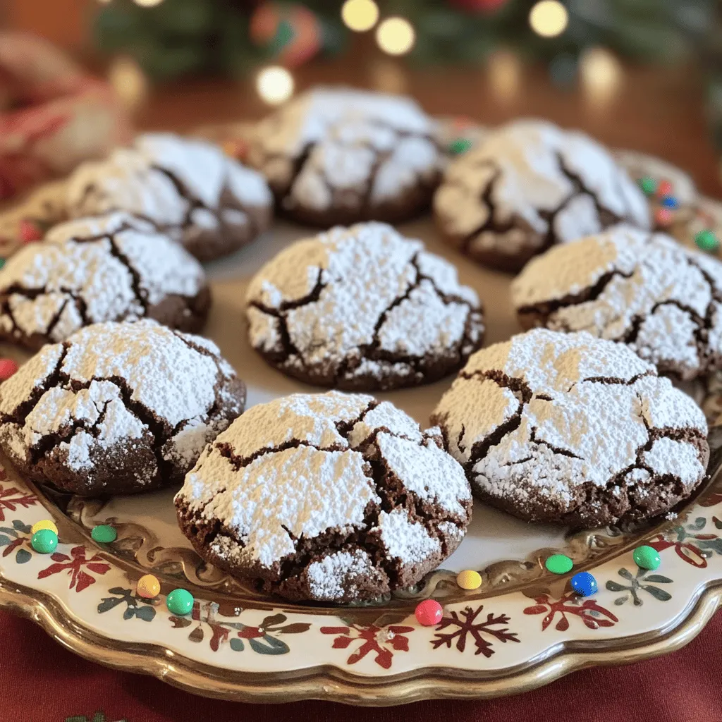 Weihnachts-Crinkle-Kekse Lecker und Einfach Rezept