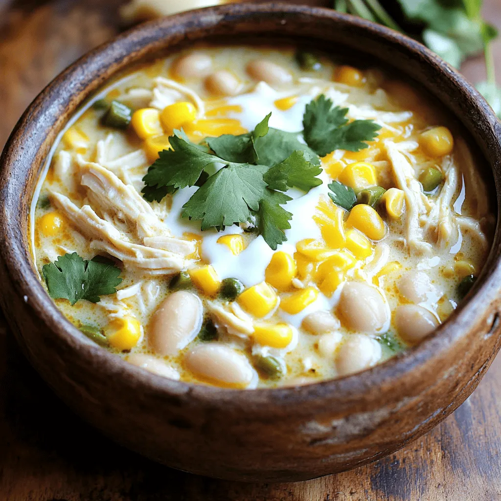 Für dieses Rezept benötigst du einige einfache, aber wichtige Zutaten. Hier sind die Hauptbestandteile: - 450g (1 lb) Hähnchenbrustfilets, ohne Haut und Knochen - 1 Dose (425g) weiße Bohnen, abgetropft und gespült - 1 Dose (113g) gewürfelte grüne Chilis - 1 mittlere Zwiebel, gewürfelt - 3 Knoblauchzehen, fein gehackt - 240g gefrorener Mais - 960ml Hühnerbrühe - 240ml Sahne - 120g geriebener Monterey Jack Käse Diese Zutaten ergeben eine leckere und cremige Basis für dein Chili. Die Gewürze machen das Chili besonders. Hier sind die wichtigsten: - 1 Teelöffel Kreuzkümmel - 1 Teelöffel Chili-Pulver - 1 Teelöffel Oregano - ½ Teelöffel Salz (oder nach Geschmack) - ½ Teelöffel Pfeffer (oder nach Geschmack) Diese Gewürze bringen den Geschmack zum Leben und machen das Gericht herzhaft und aromatisch. Um dein Chili noch schöner und frischer zu machen, kannst du einige Garnierungen hinzufügen: - Frischer Koriander, zum Garnieren Ein bisschen frischer Koriander gibt dem Gericht einen tollen Geschmack und sieht hübsch aus. Wenn du mehr Frische magst, dann probiere Limettenscheiben oder Avocado. Sie passen gut zu diesem Gericht. Du kannst das ganze Rezept hier finden: [Full Recipe]. Zuerst bereite ich die Hähnchenbrust vor. Ich nehme 450g Hähnchenbrustfilets. Diese sollten haut- und knochenfrei sein. Ich lege die Filets gleichmäßig auf den Boden des Slow Cookers. So sorgt es für eine gleichmäßige Garung. Jetzt mache ich die Chili-Mischung. Ich nehme eine große Rührschüssel. Dort gebe ich die anderen Zutaten: - 1 Dose (425g) weiße Bohnen, abgetropft und gespült - 1 Dose (113g) gewürfelte grüne Chilis - 1 mittlere Zwiebel, gewürfelt - 3 Knoblauchzehen, fein gehackt - 240g gefrorener Mais - 960ml Hühnerbrühe - 1 Teelöffel Kreuzkümmel - 1 Teelöffel Chili-Pulver - 1 Teelöffel Oregano - ½ Teelöffel Salz - ½ Teelöffel Pfeffer Ich vermenge alles gut. Dann gieße ich die Mischung gleichmäßig über das Hähnchen. Jetzt koche ich das Chili im Slow Cooker. Ich decke den Slow Cooker ab. Dann stelle ich ihn auf niedriger Stufe für 6 bis 7 Stunden ein. Alternativ kann ich ihn auf hoher Stufe für 3 bis 4 Stunden kochen. Das Hähnchen sollte gut durch sein und zerfallen. Nach dem Kochen nehme ich die Hähnchenbrustfilets heraus. Mit zwei Gabeln zerteile ich das Hähnchen. Ich gebe das zerrissene Hähnchen wieder in den Slow Cooker. Jetzt füge ich die Sahne und 120g geriebenen Monterey Jack Käse hinzu. Ich rühre vorsichtig, bis der Käse schmilzt. Das Chili wird nun schön cremig. Ich koche es auf niedriger Stufe für weitere 30 Minuten. So verbinden sich die Aromen gut. Ich serviere das Chili heiß und garniere es mit frischem Koriander. Für das vollständige Rezept, schau dir das [Full Recipe] an. Um das beste Ergebnis mit Ihrem Slow Cooker zu erzielen, folgen Sie diesen Tipps: - Hähnchen zuerst: Beginnen Sie mit den Hähnchenbrustfilets. Legen Sie sie gleichmäßig in den Slow Cooker. - Mischen Sie die Zutaten: Kombinieren Sie alle anderen Zutaten in einer Schüssel. So verteilen sich die Aromen gut. - Niedrige Hitze: Kochen Sie das Chili auf niedriger Stufe. Das sorgt für zarte Hähnchenstücke. Ein paar häufige Fehler können die Qualität Ihres Chilis beeinträchtigen: - Zu viel Flüssigkeit: Achten Sie darauf, die Hühnerbrühe nicht zu überdosieren. Zu viel Flüssigkeit macht das Chili wässrig. - Überkochen: Lassen Sie das Chili nicht länger als nötig kochen. Überkochen kann das Hähnchen trocken machen. - Nicht umrühren: Rühren Sie das Chili nach dem Hinzufügen von Sahne und Käse gut um. So verbinden sich die Aromen besser. Die Konsistenz Ihres Chilis ist wichtig für das Geschmackserlebnis: - Cremig halten: Fügen Sie die Sahne am Ende hinzu, um die Cremigkeit zu bewahren. - Dicken oder verdünnen: Wenn Ihr Chili zu dick ist, fügen Sie etwas mehr Brühe hinzu. Ist es zu dünn, lassen Sie es etwas länger kochen. - Anpassen nach Geschmack: Jeder mag es anders. Probieren Sie das Chili und passen Sie die Gewürze nach Ihrem Geschmack an. Für das vollständige Rezept, schauen Sie sich das [Full Recipe] an. {{image_4}} Für eine vegane oder vegetarische Version ersetzen Sie das Hähnchen. Sie können Kichererbsen oder Linsen verwenden. Diese Hülsenfrüchte bieten viel Protein und einen tollen Geschmack. Fügen Sie auch mehr Gemüse hinzu, wie Karotten oder Paprika. Das macht das Chili bunt und gesund. Um die Aromen zu intensivieren, können Sie einige Zutaten hinzufügen. Zum Beispiel, fügen Sie frische Jalapeños für etwas Schärfe hinzu. Auch gewürfelte Kartoffeln oder Kürbis geben eine angenehme Textur. Wenn Sie Käse mögen, probieren Sie veganen Käse oder einen herzhaften Käse für den letzten Kick. Wenn Sie eine glutenfreie Diät einhalten, verwenden Sie glutenfreie Brühe. Für eine kohlenhydratarme Diät können Sie die Bohnen durch Blumenkohl ersetzen. Das sorgt für eine ähnliche Konsistenz, hat aber weniger Kohlenhydrate. Mit diesen Anpassungen bleibt das Rezept lecker und passt zu Ihrer Diät. Um die Reste von Ihrem Slow Cooker Creamy White Chicken Chili richtig zu lagern, lassen Sie das Chili zuerst abkühlen. Füllen Sie es dann in einen luftdichten Behälter. Wenn Sie es gut verschließen, bleibt der Geschmack frisch. Stellen Sie sicher, dass der Behälter nicht zu voll ist, damit die Luft zirkulieren kann. So verhindern Sie, dass die Aromen verloren gehen. Das Chili eignet sich gut zum Einfrieren. Teilen Sie es in Portionen auf, bevor Sie es einfrieren. Verwenden Sie dafür gefriergeeignete Behälter oder Beutel. Achten Sie darauf, die Luft so weit wie möglich herauszudrücken. Zum Auftauen legen Sie das Chili einfach in den Kühlschrank. Lassen Sie es dort über Nacht auftauen. Sie können es auch schnell in der Mikrowelle auftauen, wenn Sie es eilig haben. Im Kühlschrank bleibt das Chili bis zu 3 Tage frisch. Lagern Sie es so, dass es gut abgedeckt ist. Prüfen Sie vor dem Essen, ob es noch gut riecht und aussieht. Wenn das Chili komisch riecht oder eine andere Farbe hat, essen Sie es lieber nicht. So haben Sie lange Freude an diesem leckeren Gericht. Sie können das Chili im Kühlschrank bis zu fünf Tage aufbewahren. Lagern Sie es in einem luftdichten Behälter. Wenn Sie länger aufbewahren möchten, frieren Sie es ein. Das Chili bleibt im Gefrierfach bis zu drei Monate frisch. Achten Sie darauf, es in Portionen zu lagern, damit Sie nur das auftauen, was Sie brauchen. Ja, Sie können das Rezept ganz nach Ihrem Geschmack anpassen. Fügen Sie zum Beispiel mehr Gemüse hinzu. Zucchini oder Paprika passen gut. Sie können auch die Gewürze ändern. Mögen Sie es schärfer? Fügen Sie frische Jalapeños hinzu. Für eine leichtere Variante können Sie die Sahne durch griechischen Joghurt ersetzen. Seien Sie kreativ! Zu diesem Chili passen viele Beilagen. Ein einfaches Brot ist immer gut. Tortillas oder Nachos sind auch lecker. Sie können auch einen frischen Salat servieren, um die Mahlzeit aufzufrischen. Wenn Sie Lust auf etwas Warmes haben, probieren Sie Reis oder Quinoa. Für das perfekte Essen schauen Sie sich das Full Recipe an. In diesem Artikel haben wir die besten Zutaten für Ihr Chili besprochen. Wir haben die Hauptzutaten, Gewürze und frische Garnierungen behandelt. Die Schritt-für-Schritt-Anleitung hilft Ihnen, das Gericht perfekt zuzubereiten. Wir haben auch wichtige Tipps gegeben, um Fehler zu vermeiden. Variationen bieten viele Möglichkeiten für verschiedene Diäten. Abschließend sind die Lagerungshinweise nützlich, um Reste frisch zu halten. Chili ist vielseitig und lässt sich leicht anpassen. Probieren Sie es aus und genießen Sie Ihre Kreation!