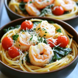 One-Pot Garlic Butter Shrimp Pasta Schnelle Köstlichkeit