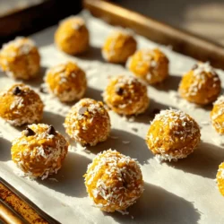 Für die Kürbis-Pie Energie-Bällchen brauchst du folgende Zutaten: - 1 Tasse Haferflocken - 1/2 Tasse Kürbispüree - 1/4 Tasse Nussbutter (z.B. Mandel- oder Erdnussbutter) - 1/4 Tasse Honig oder Ahornsirup - 1 Teelöffel Vanilleextrakt - 1 Teelöffel Kürbiskuchengewürz - 1/4 Teelöffel Salz - 1/2 Tasse Mini-Schokoladenstückchen oder gehackte Nüsse (optional) - Ungesüßte Kokosraspeln zum Wälzen (optional) Diese Zutaten machen die Bällchen lecker und gesund. Sie bringen auch den klassischen Kürbisgeschmack in jeden Biss. Wenn du keine Haferflocken hast, kannst du auch Reisflocken verwenden. Für die Nussbutter kannst du Sonnenblumenkernbutter nutzen, wenn Allergien bestehen. Anstelle von Honig kann auch Agavendicksaft genutzt werden. Das gibt den Bällchen eine süße Note. Wenn du keinen Kürbiskuchengewürz hast, mische einfach Zimt, Muskatnuss und Ingwer. Wähle frisches Kürbispüree aus der Dose oder mache es selbst. Achte darauf, dass die Nussbutter ohne Zucker und Zusatzstoffe ist. Hochwertige Honig- oder Ahornsirup sorgt für einen besseren Geschmack. Wenn du Schokoladenstückchen wählst, nimm dunkle Schokolade für einen reichhaltigen Geschmack. Achte darauf, ungesüßte Kokosraspeln zu kaufen, um die Süße zu kontrollieren. So werden deine Energie-Bällchen wirklich gesund und köstlich. Zuerst sammelst du alle Zutaten. Du brauchst Haferflocken, Kürbispüree und Nussbutter. Honig oder Ahornsirup sind wichtig für die Süße. Vergiss nicht den Vanilleextrakt und das Kürbiskuchengewürz. Lege auch etwas Salz bereit. Wenn du magst, kannst du Mini-Schokoladenstückchen oder Nüsse hinzufügen. Du kannst auch ungesüßte Kokosraspeln für die Deko verwenden. Stelle sicher, dass du eine große Rührschüssel und einen Kühlschrank hast. Beginne damit, die Haferflocken in die große Schüssel zu geben. Füge das Kürbispüree, die Nussbutter und den Honig oder Ahornsirup hinzu. Mische alles gut. Du kannst einen Löffel oder deine Hände verwenden. Danach gibst du den Vanilleextrakt, das Kürbiskuchengewürz und das Salz dazu. Mische weiter, bis alles gut vermischt ist. Die Mischung sollte klebrig und gut zusammenhaltend sein. Wenn du Schokoladenstückchen oder Nüsse hast, füge sie jetzt vorsichtig hinzu. Jetzt ist es Zeit, die Bällchen zu formen. Lege die Mischung für 30 Minuten in den Kühlschrank. So wird sie fester und lässt sich leichter formen. Nach dem Kühlen nimmst du einen Esslöffel der Mischung. Rolle ihn mit deinen Händen zu einer Kugel. Wenn du magst, wälze die Bällchen in Kokosraspeln. Lege die geformten Bällchen auf ein Backblech mit Backpapier. Stelle das Blech für weitere 30 Minuten in den Kühlschrank. So werden die Bällchen schön fest. Ein häufiger Fehler ist, die Mischung nicht gut genug zu vermengen. Alle Zutaten müssen gleichmäßig verteilt sein. Wenn die Masse zu trocken ist, füge mehr Nussbutter oder Honig hinzu. Ist sie zu feucht, verwende mehr Haferflocken. Achte darauf, die Energie-Bällchen gleichmäßig zu formen. So haben sie die richtige Größe. Kühle die Mischung für mindestens 30 Minuten. Dies hilft, die Bällchen fester zu machen. Wenn du die Mischung nicht kühlst, wird es schwer, sie zu formen. Nach dem Formen der Bällchen kühle sie erneut für 30 Minuten. So bleiben sie stabil und lecker. Du kannst die Bällchen mit weiteren Gewürzen aufpeppen. Zimt oder Muskatnuss bringen zusätzliche Wärme. Auch andere Aromen wie Mandelextrakt können gut passen. Experimentiere mit verschiedenen Nüssen oder Trockenfrüchten für mehr Geschmack. So wird jedes Bällchen einzigartig und spannend! {{image_4}} Wenn Sie Schokolade lieben, sind diese Bällchen perfekt. Fügen Sie einfach 1/2 Tasse Mini-Schokoladenstückchen hinzu. Diese geben den Bällchen einen süßen, schokoladigen Geschmack. Alternativ können Sie 1/4 Tasse Kakaopulver verwenden, um eine schokoladige Note zu erzielen. Die Schokolade harmoniert gut mit dem Kürbis. Um die Bällchen vegan zu machen, ersetzen Sie den Honig durch Ahornsirup. Verwenden Sie auch eine pflanzliche Nussbutter. Achten Sie darauf, dass die Schokoladenstückchen vegan sind. Diese kleinen Anpassungen machen die Bällchen für alle geeignet. Genießen Sie die gleiche köstliche Textur und den Geschmack. Wenn Sie mehr Protein möchten, fügen Sie 1/4 Tasse Proteinpulver hinzu. Dies macht die Bällchen nahrhafter und sättigender. Sie können auch Chiasamen oder Leinsamen einmischen. Diese kleinen Samen sind voll mit Nährstoffen. Sie steigern den Nährwert der Bällchen. Um die Kürbis-Pie Energie-Bällchen frisch zu halten, lege sie in einen luftdichten Behälter. Der Kühlschrank ist ideal, um die Bällchen kühl zu halten. Achte darauf, die Bällchen nicht zu stapeln, da sie klebrig sein können. So bleiben sie gut geformt und lecker. Wenn du mehr Bällchen auf einmal machen möchtest, friere sie ein. Lege die Bällchen auf ein Backblech und friere sie zuerst ein. Das macht das Einfrieren einfacher. Sobald sie fest sind, kannst du sie in einen Gefrierbeutel geben. Beschrifte den Beutel mit dem Datum. So weißt du immer, wann du sie gemacht hast. Im Kühlschrank halten die Bällchen etwa eine Woche. Im Gefrierfach sind sie bis zu drei Monate haltbar. Achte darauf, sie gut zu verpacken, damit sie nicht gefrieren und ihre Form verlieren. So hast du immer einen gesunden Snack zur Hand! Du kannst die Energie-Bällchen bis zu einer Woche im Kühlschrank aufbewahren. Lagere sie in einem luftdichten Behälter. Wenn du sie länger halten möchtest, friere sie ein. Im Gefrierschrank bleiben sie bis zu drei Monate frisch. Achte darauf, sie gut zu verpacken, um Gefrierbrand zu vermeiden. Ja, du kannst die Nussbutter ersetzen. Verwende Sonnenblumenbutter, falls jemand Allergien hat. Auch Kokosnussbutter ist eine tolle Alternative. Diese Optionen geben den Bällchen einen anderen Geschmack, bleiben aber lecker und nahrhaft. Ja, diese Bällchen sind perfekt für Kinder. Sie sind gesund und bieten eine gute Energiequelle. Die Mischung aus Haferflocken und Kürbispüree ist nahrhaft. Kinder lieben oft die süße Note durch Honig oder Schokoladenstückchen. Du kannst die Zutaten anpassen, um den Geschmack deiner Kinder zu treffen. Energie-Bällchen sind einfach und gesund. Wir haben die wichtigsten Zutaten, die Zubereitung und Tipps gegliedert. Variationen bieten viel Spaß beim Ausprobieren. Achte darauf, die besten Zutaten zu wählen. Dies macht den Snack lecker und nahrhaft. Halte dich an die Lagerhinweise, um die Bällchen frisch zu halten. Mit diesen Infos kannst du tolle Snacks kreieren. Probiere es aus und genieße die Vorteile.