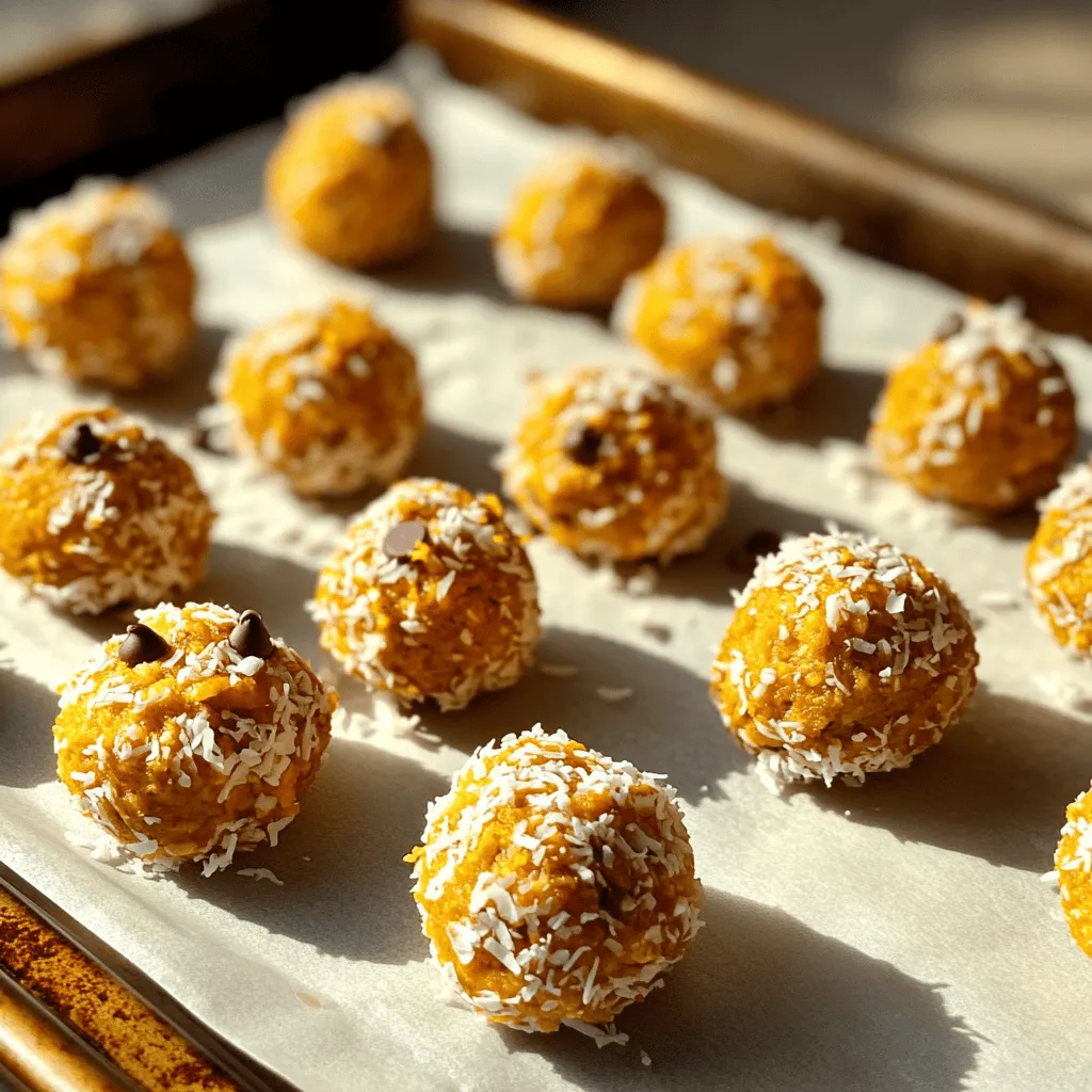 Für die Kürbis-Pie Energie-Bällchen brauchst du folgende Zutaten: - 1 Tasse Haferflocken - 1/2 Tasse Kürbispüree - 1/4 Tasse Nussbutter (z.B. Mandel- oder Erdnussbutter) - 1/4 Tasse Honig oder Ahornsirup - 1 Teelöffel Vanilleextrakt - 1 Teelöffel Kürbiskuchengewürz - 1/4 Teelöffel Salz - 1/2 Tasse Mini-Schokoladenstückchen oder gehackte Nüsse (optional) - Ungesüßte Kokosraspeln zum Wälzen (optional) Diese Zutaten machen die Bällchen lecker und gesund. Sie bringen auch den klassischen Kürbisgeschmack in jeden Biss. Wenn du keine Haferflocken hast, kannst du auch Reisflocken verwenden. Für die Nussbutter kannst du Sonnenblumenkernbutter nutzen, wenn Allergien bestehen. Anstelle von Honig kann auch Agavendicksaft genutzt werden. Das gibt den Bällchen eine süße Note. Wenn du keinen Kürbiskuchengewürz hast, mische einfach Zimt, Muskatnuss und Ingwer. Wähle frisches Kürbispüree aus der Dose oder mache es selbst. Achte darauf, dass die Nussbutter ohne Zucker und Zusatzstoffe ist. Hochwertige Honig- oder Ahornsirup sorgt für einen besseren Geschmack. Wenn du Schokoladenstückchen wählst, nimm dunkle Schokolade für einen reichhaltigen Geschmack. Achte darauf, ungesüßte Kokosraspeln zu kaufen, um die Süße zu kontrollieren. So werden deine Energie-Bällchen wirklich gesund und köstlich. Zuerst sammelst du alle Zutaten. Du brauchst Haferflocken, Kürbispüree und Nussbutter. Honig oder Ahornsirup sind wichtig für die Süße. Vergiss nicht den Vanilleextrakt und das Kürbiskuchengewürz. Lege auch etwas Salz bereit. Wenn du magst, kannst du Mini-Schokoladenstückchen oder Nüsse hinzufügen. Du kannst auch ungesüßte Kokosraspeln für die Deko verwenden. Stelle sicher, dass du eine große Rührschüssel und einen Kühlschrank hast. Beginne damit, die Haferflocken in die große Schüssel zu geben. Füge das Kürbispüree, die Nussbutter und den Honig oder Ahornsirup hinzu. Mische alles gut. Du kannst einen Löffel oder deine Hände verwenden. Danach gibst du den Vanilleextrakt, das Kürbiskuchengewürz und das Salz dazu. Mische weiter, bis alles gut vermischt ist. Die Mischung sollte klebrig und gut zusammenhaltend sein. Wenn du Schokoladenstückchen oder Nüsse hast, füge sie jetzt vorsichtig hinzu. Jetzt ist es Zeit, die Bällchen zu formen. Lege die Mischung für 30 Minuten in den Kühlschrank. So wird sie fester und lässt sich leichter formen. Nach dem Kühlen nimmst du einen Esslöffel der Mischung. Rolle ihn mit deinen Händen zu einer Kugel. Wenn du magst, wälze die Bällchen in Kokosraspeln. Lege die geformten Bällchen auf ein Backblech mit Backpapier. Stelle das Blech für weitere 30 Minuten in den Kühlschrank. So werden die Bällchen schön fest. Ein häufiger Fehler ist, die Mischung nicht gut genug zu vermengen. Alle Zutaten müssen gleichmäßig verteilt sein. Wenn die Masse zu trocken ist, füge mehr Nussbutter oder Honig hinzu. Ist sie zu feucht, verwende mehr Haferflocken. Achte darauf, die Energie-Bällchen gleichmäßig zu formen. So haben sie die richtige Größe. Kühle die Mischung für mindestens 30 Minuten. Dies hilft, die Bällchen fester zu machen. Wenn du die Mischung nicht kühlst, wird es schwer, sie zu formen. Nach dem Formen der Bällchen kühle sie erneut für 30 Minuten. So bleiben sie stabil und lecker. Du kannst die Bällchen mit weiteren Gewürzen aufpeppen. Zimt oder Muskatnuss bringen zusätzliche Wärme. Auch andere Aromen wie Mandelextrakt können gut passen. Experimentiere mit verschiedenen Nüssen oder Trockenfrüchten für mehr Geschmack. So wird jedes Bällchen einzigartig und spannend! {{image_4}} Wenn Sie Schokolade lieben, sind diese Bällchen perfekt. Fügen Sie einfach 1/2 Tasse Mini-Schokoladenstückchen hinzu. Diese geben den Bällchen einen süßen, schokoladigen Geschmack. Alternativ können Sie 1/4 Tasse Kakaopulver verwenden, um eine schokoladige Note zu erzielen. Die Schokolade harmoniert gut mit dem Kürbis. Um die Bällchen vegan zu machen, ersetzen Sie den Honig durch Ahornsirup. Verwenden Sie auch eine pflanzliche Nussbutter. Achten Sie darauf, dass die Schokoladenstückchen vegan sind. Diese kleinen Anpassungen machen die Bällchen für alle geeignet. Genießen Sie die gleiche köstliche Textur und den Geschmack. Wenn Sie mehr Protein möchten, fügen Sie 1/4 Tasse Proteinpulver hinzu. Dies macht die Bällchen nahrhafter und sättigender. Sie können auch Chiasamen oder Leinsamen einmischen. Diese kleinen Samen sind voll mit Nährstoffen. Sie steigern den Nährwert der Bällchen. Um die Kürbis-Pie Energie-Bällchen frisch zu halten, lege sie in einen luftdichten Behälter. Der Kühlschrank ist ideal, um die Bällchen kühl zu halten. Achte darauf, die Bällchen nicht zu stapeln, da sie klebrig sein können. So bleiben sie gut geformt und lecker. Wenn du mehr Bällchen auf einmal machen möchtest, friere sie ein. Lege die Bällchen auf ein Backblech und friere sie zuerst ein. Das macht das Einfrieren einfacher. Sobald sie fest sind, kannst du sie in einen Gefrierbeutel geben. Beschrifte den Beutel mit dem Datum. So weißt du immer, wann du sie gemacht hast. Im Kühlschrank halten die Bällchen etwa eine Woche. Im Gefrierfach sind sie bis zu drei Monate haltbar. Achte darauf, sie gut zu verpacken, damit sie nicht gefrieren und ihre Form verlieren. So hast du immer einen gesunden Snack zur Hand! Du kannst die Energie-Bällchen bis zu einer Woche im Kühlschrank aufbewahren. Lagere sie in einem luftdichten Behälter. Wenn du sie länger halten möchtest, friere sie ein. Im Gefrierschrank bleiben sie bis zu drei Monate frisch. Achte darauf, sie gut zu verpacken, um Gefrierbrand zu vermeiden. Ja, du kannst die Nussbutter ersetzen. Verwende Sonnenblumenbutter, falls jemand Allergien hat. Auch Kokosnussbutter ist eine tolle Alternative. Diese Optionen geben den Bällchen einen anderen Geschmack, bleiben aber lecker und nahrhaft. Ja, diese Bällchen sind perfekt für Kinder. Sie sind gesund und bieten eine gute Energiequelle. Die Mischung aus Haferflocken und Kürbispüree ist nahrhaft. Kinder lieben oft die süße Note durch Honig oder Schokoladenstückchen. Du kannst die Zutaten anpassen, um den Geschmack deiner Kinder zu treffen. Energie-Bällchen sind einfach und gesund. Wir haben die wichtigsten Zutaten, die Zubereitung und Tipps gegliedert. Variationen bieten viel Spaß beim Ausprobieren. Achte darauf, die besten Zutaten zu wählen. Dies macht den Snack lecker und nahrhaft. Halte dich an die Lagerhinweise, um die Bällchen frisch zu halten. Mit diesen Infos kannst du tolle Snacks kreieren. Probiere es aus und genieße die Vorteile.