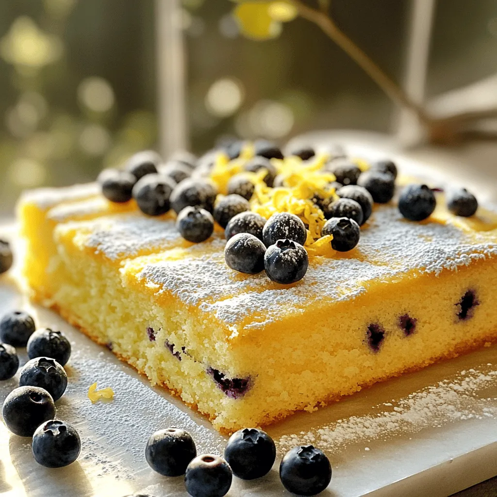 Für diesen leckeren Zitronen-Olivenöl-Blaubeer-Blechkuchen brauchst du folgende Zutaten: - 1 ½ Tassen Allzweckmehl - 1 Tasse Kristallzucker - 1 Teelöffel Backpulver - ½ Teelöffel Natron - ½ Teelöffel Salz - ⅔ Tasse extra natives Olivenöl - 3 große Eier - Abrieb von 2 Zitronen - ½ Tasse frischer Zitronensaft - 1 Teelöffel Vanilleextrakt - 1 Tasse frische Blaubeeren (plus zusätzlich für die Dekoration) - 1 Esslöffel Puderzucker (zum Bestäuben) Wenn du die Zutaten anpassen möchtest, gibt es einige Alternativen: - Verwende Dinkelmehl anstelle von Allzweckmehl für einen nussigen Geschmack. - Ersetze den Kristallzucker durch Kokoszucker für eine gesündere Option. - Statt frischer Blaubeeren kannst du Himbeeren oder Erdbeeren verwenden. - Verwende Zitronensaft aus der Flasche, wenn frische Zitronen nicht verfügbar sind. Frische Blaubeeren bringen einen tollen Geschmack und eine schöne Textur. Sie sind saftiger und süßer. Achte darauf, sie vor der Verwendung gut zu waschen. Gefrorene Blaubeeren sind ebenfalls eine gute Wahl. Sie sind oft günstiger und das ganze Jahr über erhältlich. Lass sie vor dem Backen leicht auftauen. So vermeidest du, dass der Teig zu feucht wird. Zuerst heize deinen Ofen auf 175°C vor. Das ist wichtig. Fette dann ein 9x13 Zoll großes Backblech ein oder lege es mit Backpapier aus. Achte darauf, dass das Papier über den Rand hängt. So kannst du den Kuchen später leicht herausnehmen. Jetzt ist es Zeit für die Zutaten. Du brauchst: - 1 ½ Tassen Allzweckmehl - 1 Tasse Kristallzucker - 1 Teelöffel Backpulver - ½ Teelöffel Natron - ½ Teelöffel Salz - ⅔ Tasse extra natives Olivenöl - 3 große Eier - Abrieb von 2 Zitronen - ½ Tasse frischer Zitronensaft - 1 Teelöffel Vanilleextrakt - 1 Tasse frische Blaubeeren (plus zusätzlich für die Dekoration) - 1 Esslöffel Puderzucker (zum Bestäuben) In einer großen Schüssel vermische das Mehl, den Zucker, das Backpulver, das Natron und das Salz. Rühre gut, bis alles gleichmäßig verteilt ist. Nimm eine separate Schüssel. Hier gibst du das Olivenöl, die Eier, den Zitronenabrieb, den Zitronensaft und den Vanilleextrakt hinein. Rühre mit einem Schneebesen, bis die Mischung glatt ist. Jetzt kommen die flüssigen Zutaten zu den trockenen. Füge sie nach und nach hinzu. Rühre vorsichtig, bis alles gut vermischt ist. Achte darauf, nicht zu fest zu rühren! Füge die frischen Blaubeeren vorsichtig hinzu. So bleiben sie ganz und zerdrücken nicht. Gieße den Teig in das vorbereitete Backblech. Verteile ihn gleichmäßig. Streue extra Blaubeeren oben drauf. Das sieht schön aus und schmeckt gut. Backe den Kuchen im vorgeheizten Ofen für 30-35 Minuten. Du weißt, dass er fertig ist, wenn ein Zahnstocker sauber herauskommt. Nach dem Backen nimm das Blech aus dem Ofen. Lass den Kuchen etwa 10 Minuten abkühlen. Danach kannst du ihn mit dem Backpapier herausheben und auf einem Kuchengitter vollständig abkühlen lassen. Vor dem Servieren bestäube die Oberseite mit Puderzucker. Das gibt einen schönen Look! Um den perfekten Teig für deinen Lemon Olive Oil Blueberry Sheet Cake zu machen, folge diesen Schritten: - Mische die trockenen Zutaten gut. Das Mehl, der Zucker, das Backpulver, das Natron und das Salz sollten gleichmäßig verteilt sein. - Achte darauf, die flüssigen Zutaten nicht zu lange zu schlagen. Ein glatter, schaumiger Mix ist genug. - Hebe die Blaubeeren vorsichtig unter den Teig. So bleiben sie ganz und verleihen dem Kuchen eine schöne Struktur. Einige Fehler können deinen Kuchen ruinieren. Hier sind die häufigsten: - Übermischen des Teigs führt zu einem dichten Kuchen. Mische nur, bis alles vermengt ist. - Zu viel Zitronensaft kann den Teig zu feucht machen. Halte dich an die Menge im Rezept. - Die Backzeit genau beachten. Jeder Ofen ist anders. Überprüfe den Kuchen mit einem Zahnstocher. Die Garnierung macht deinen Kuchen optisch und geschmacklich ansprechend. Hier sind einige Ideen: - Frische Blaubeeren auf dem Kuchen verteilen, um die Farben zu betonen. - Bestäube den Kuchen mit Puderzucker für einen süßen Touch. - Füge Minzblätter hinzu, um eine frische Note zu geben und das Aussehen zu verbessern. {{image_4}} Du kannst diesen Kuchen leicht mit anderen Früchten variieren. Himbeeren oder Erdbeeren passen gut. Sie geben dem Kuchen eine süße Note. Du kannst auch Pfirsiche oder Äpfel verwenden. Diese Früchte machen den Kuchen saftiger. Achte darauf, die Früchte klein zu schneiden. So verteilen sie sich besser im Teig. Wenn du glutenfrei backen möchtest, nimm glutenfreies Mehl. Es gibt viele gute Mischungen im Handel. Für eine vegane Version ersetze die Eier durch Apfelmus oder Bananenpüree. Verwende auch pflanzliches Öl anstelle von Olivenöl. So bleibt der Kuchen saftig und lecker. Du kannst den Zuckergehalt nach deinem Geschmack anpassen. Für weniger Süße reduziere den Zucker auf ¾ Tasse. Wenn du es süßer magst, füge bis zu 1 ¼ Tasse Zucker hinzu. Experimentiere mit Honig oder Ahornsirup als alternatives Süßungsmittel. Achte darauf, die Flüssigkeit im Rezept anzupassen. Nach dem Backen kannst du den Kuchen für bis zu fünf Tage im Kühlschrank aufbewahren. Lass ihn zuerst vollständig abkühlen. Schneide ihn dann in Stücke. Lege die Stücke in einen luftdichten Behälter. Dadurch bleibt der Kuchen frisch und saftig. Für eine längere Lagerung kannst du den Kuchen einfrieren. Wickele die Stücke gut in Frischhaltefolie. Danach lege sie in einen Gefrierbeutel. So bleibt der Geschmack bis zu drei Monate erhalten. Denke daran, das Datum auf den Beutel zu schreiben. So weißt du, wann du ihn eingelagert hast. Um die Frische wiederherzustellen, tau den Kuchen langsam im Kühlschrank auf. Dies dauert mehrere Stunden. Wenn du es eilig hast, kannst du ihn auch bei Zimmertemperatur auftauen. Vermeide es, den Kuchen in der Mikrowelle aufzutauen. Dadurch kann er trocken werden. Wenn du ihn servierst, bestäube ihn mit Puderzucker für zusätzlichen Genuss. Du kannst den Kuchen bis zu fünf Tage im Kühlschrank aufbewahren. Stelle sicher, dass du ihn in einer luftdichten Box lagerst. So bleibt der Kuchen frisch und saftig. Wenn du den Kuchen länger aufbewahren möchtest, kannst du ihn auch einfrieren. Wickel ihn dafür gut in Frischhaltefolie ein und lege ihn in einen Gefrierbeutel. Im Gefrierfach bleibt er bis zu drei Monate haltbar. Ja, du kannst Zitronenöl verwenden, aber es verändert den Geschmack. Zitronenöl bringt mehr Zitrusaroma, während Olivenöl einen fruchtigen, nussigen Geschmack hat. Wenn du mehr Zitronenfrische möchtest, probiere es aus! Achte darauf, dass du ein gutes, hochwertiges Zitronenöl verwendest. Das sorgt für den besten Geschmack in deinem Kuchen. Für die Verzierung gibt es viele tolle Ideen! Du kannst den Kuchen einfach mit Puderzucker bestäuben. Das sieht schön aus und schmeckt gut. Frische Blaubeeren auf dem Kuchen geben Farbe und Frische. Ein paar Minzblätter runden das Ganze ab. Wenn du es noch kreativer magst, kannst du eine Zitronenglasur machen. Mische Puderzucker mit etwas Zitronensaft und träufle die Glasur über den Kuchen. So wird er noch leckerer und sieht toll aus! Zusammenfassend haben wir die wichtigsten Elemente für das perfekte Kuchenrezept besprochen. Wir gab eine detaillierte Zutatenliste und Tipps zur Zubereitung. Sie wissen nun, wie man den Teig perfekt hinbekommt und welche Fehler zu vermeiden sind. Denken Sie daran, dass Alternativen und Variationen Ihr Backerlebnis bereichern. Mit den richtigen Lagerungshinweisen bleibt Ihr Kuchen frisch. Jetzt sind Sie bereit, Ihren eigenen leckeren Kuchen zu backen und zu genießen! Nutzen Sie diese Tipps und probieren Sie neue Ideen aus. Viel Spaß beim Backen!