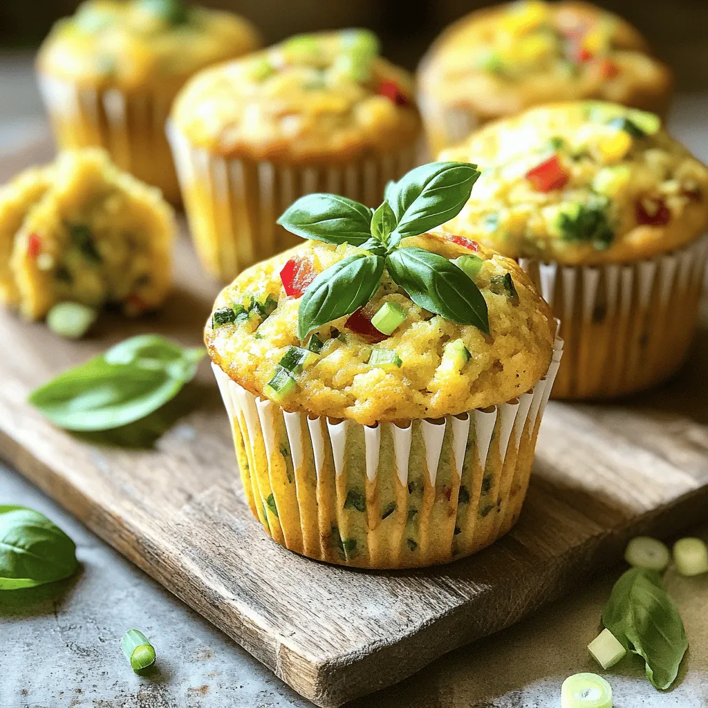 Um diese leckeren und gesunden Muffins zuzubereiten, benötigen Sie: - 1 Tasse Vollkornmehl - 1 Tasse Weizenmehl - 2 Teelöffel Backpulver - 1/2 Teelöffel Natron - 1/2 Teelöffel Salz - 1/2 Teelöffel schwarzer Pfeffer - 1 Teelöffel Knoblauchpulver - 1/2 Tasse geriebene Zucchini - 1/2 Tasse geriebene Karotte - 1/2 Tasse gehackter Spinat - 1/4 Tasse rote Paprika, gewürfelt - 1/4 Tasse Frühlingszwiebeln, in Ringen - 1/2 Tasse geriebener Käse (z.B. Cheddar oder Käse Ihrer Wahl) - 2 große Eier - 1 Tasse Milch (Milchprodukte oder pflanzlich) - 1/4 Tasse Olivenöl - 1 Esslöffel Honig oder Ahornsirup Wenn Sie spezielle diätetische Bedürfnisse haben, können Sie einige Zutaten ersetzen: - Verwenden Sie glutenfreies Mehl, um glutenfreie Muffins zu machen. - Ersetzen Sie die Eier durch ein Chia- oder Leinsamen-Ei für vegane Muffins. - Nutzen Sie pflanzliche Milch, um die Muffins laktosefrei zu gestalten. - Fügen Sie Ihren Lieblingskäse hinzu oder lassen Sie ihn weg für eine vegane Option. Frische Zutaten machen den Unterschied. Hier sind einige Tipps: - Wählen Sie Zucchini und Karotten, die fest sind und eine glatte Haut haben. - Achten Sie auf frische Paprika, die glänzend und knusprig aussehen. - Suchen Sie nach frischem Spinat, der leuchtend grün und knackig ist. - Kaufen Sie Eier von örtlichen Bauern, wenn möglich, für den besten Geschmack. Diese Tipps helfen Ihnen, die besten Zutaten für Ihre Muffins auszuwählen. Frische Zutaten führen zu besserem Geschmack und mehr Nährstoffen. Zuerst heizen Sie den Ofen auf 190°C vor. Das sorgt dafür, dass Ihre Muffins schön gleichmäßig backen. Nehmen Sie ein Muffinblech und legen Sie es mit Papierförmchen aus. Alternativ fetten Sie es leicht ein. Das hilft, dass die Muffins später gut herauskommen. In einer großen Schüssel mischen Sie die trockenen Zutaten. Geben Sie 1 Tasse Vollkornmehl, 1 Tasse Weizenmehl, 2 Teelöffel Backpulver, 1/2 Teelöffel Natron, 1/2 Teelöffel Salz, 1/2 Teelöffel schwarzer Pfeffer und 1 Teelöffel Knoblauchpulver zusammen. Rühren Sie alles gut durch. So stellen Sie sicher, dass die Zutaten gleichmäßig verteilt sind. In einer separaten Schüssel bereiten Sie die feuchten Zutaten vor. Geben Sie 2 große Eier, 1 Tasse Milch, 1/4 Tasse Olivenöl und 1 Esslöffel Honig oder Ahornsirup hinein. Verquirlen Sie alles, bis es gut vermischt ist. Dann gießen Sie die feuchten Zutaten in die trockenen Zutaten. Rühren Sie nur so lange, bis alles verbunden ist. Fügen Sie dann das Gemüse und den Käse hinzu. Mischen Sie vorsichtig, damit das Gemüse gleichmäßig verteilt ist. Gemüse macht Muffins gesund und lecker. Es fügt Vitamine und Ballaststoffe hinzu. Zucchini, Karotten und Spinat sind gute Optionen. Sie bringen Farbe und Geschmack. Außerdem helfen sie, den Muffin saftig zu halten. Wenn du Gemüse verwendest, bekommst du einen nahrhaften Snack. Das ist ideal für den Start in den Tag. Einige Fehler können deinen Muffins schaden. Mische die trockenen Zutaten gut, bevor du die feuchten hinzufügst. So vermeidest du Klumpen. Fülle die Förmchen nicht zu voll. Lasse genug Platz, damit die Muffins aufgehen können. Backe die Muffins nicht zu lange. Ein Zahnstocher sollte sauber herauskommen, wenn sie fertig sind. Wenn sie zu lange backen, werden sie trocken. Serviere die Muffins warm oder bei Zimmertemperatur. Ein rustikales Holzbrett macht eine schöne Präsentation. Du kannst sie mit frischen Kräutern garnieren. Basilikum oder Petersilie sorgen für einen tollen Akzent. Diese Muffins passen gut zu Joghurt oder einem Smoothie. Du kannst sie auch mit frischem Obst kombinieren. Das rundet das Frühstück perfekt ab. {{image_4}} Sie können die Muffins leicht anpassen. Probieren Sie verschiedene Gemüsesorten aus. Brokkoli oder Kürbis sind großartige Optionen. Diese Gemüsesorten bringen neue Farben und Nährstoffe. Möchten Sie etwas Süßes? Fügen Sie zerdrückte Banane oder geriebene Süßkartoffel hinzu. So wird der Muffin saftig und lecker. Für glutenfreie Muffins verwenden Sie einfach Mandel- oder Kokosmehl. Diese Mehle geben einen besonderen Geschmack. Um die Muffins vegan zu machen, ersetzen Sie die Eier. Verwenden Sie Apfelmus oder gemahlene Leinsamen. Diese Zutaten helfen, den Teig zusammenzuhalten. Für die Milch können Sie Hafer- oder Mandelmilch nehmen. So sind die Muffins für alle geeignet. Gewürze bringen mehr Leben in Ihre Muffins. Fügen Sie einen Teelöffel Kreuzkümmel oder Paprika hinzu. Diese Gewürze geben einen tollen Kick. Auch frische Kräuter wie Basilikum oder Petersilie sind eine gute Wahl. Wenn Sie es scharf mögen, probieren Sie Chili-Flocken. Diese kleinen Änderungen machen große Unterschiede im Geschmack. Die Muffins bleiben frisch für etwa 3 bis 5 Tage. Lagern Sie sie an einem kühlen, trockenen Ort. Wenn Sie sie im Kühlschrank aufbewahren, können sie sogar bis zu einer Woche halten. Achten Sie darauf, sie in einem luftdichten Behälter zu lagern, um die Feuchtigkeit zu bewahren. Um die Muffins frisch zu halten, verwenden Sie einen luftdichten Behälter. Sie können auch Frischhaltefolie verwenden. Wenn Sie die Muffins länger lagern möchten, frieren Sie sie ein. Wickeln Sie jeden Muffin einzeln in Frischhaltefolie und legen Sie sie in einen Gefrierbeutel. So bleiben sie bis zu 3 Monate frisch. Für den besten Geschmack erwärmen Sie die Muffins im Ofen. Heizen Sie den Ofen auf 180°C vor. Legen Sie die Muffins auf ein Backblech und backen Sie sie für etwa 10 Minuten. Alternativ können Sie die Muffins auch in der Mikrowelle erwärmen. Erwärmen Sie sie für 15-20 Sekunden. So bleiben sie weich und lecker! Die Muffins sollten 18 bis 20 Minuten im Ofen backen. Überprüfen Sie nach 18 Minuten mit einem Zahnstocher. Wenn er sauber herauskommt, sind die Muffins fertig. Achten Sie darauf, sie nicht zu lange zu backen. Sonst werden sie trocken. Ja, die Muffins lassen sich gut einfrieren. Lassen Sie sie zuerst vollständig abkühlen. Wickeln Sie jede Muffin einzeln in Frischhaltefolie. Legen Sie sie dann in einen Gefrierbeutel. So halten sie bis zu drei Monate. Zum Auftauen einfach über Nacht im Kühlschrank lassen. Um die Muffins gesund zu halten, verwenden Sie Vollkornmehl. Reduzieren Sie den Zucker und fügen Sie mehr Gemüse hinzu. Ersetzen Sie Öl durch Apfelmus für weniger Fett. Achten Sie darauf, frische Zutaten zu nutzen. Dies sorgt für mehr Geschmack und Nährstoffe. Zusammenfassend haben wir die Zutaten, die Zubereitung und wichtige Tipps für Muffins mit Gemüse behandelt. Wir haben auch Variationen und Lagerungshinweise besprochen. Die richtigen Zutaten machen den Unterschied. Experimentiere mit Gemüse und Gewürzen für neue Geschmäcker. Denke daran, Fehler zu vermeiden und die Muffins gut zu lagern. Diese leckeren und gesunden Muffins sind einfach zu machen und schmecken toll. Jetzt bist du bereit, deine Muffins zu backen und zu genießen. Viel Spaß dabei!