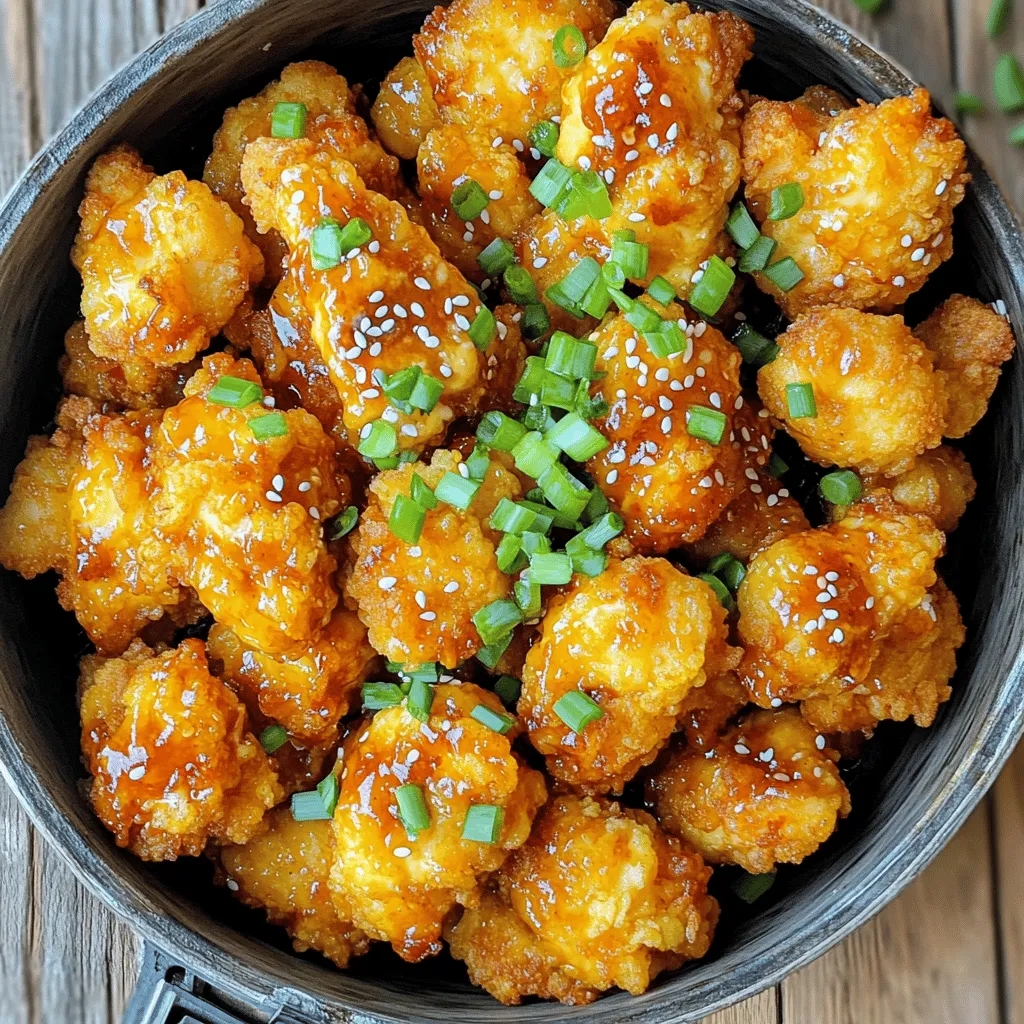 Für das perfekte Bang Bang Chicken benötigst du: - 450 g Hähnchenbrust, in mundgerechte Stücke geschnitten - 240 ml Buttermilch oder pflanzenbasierte Milch - 120 g Allzweckmehl Diese Zutaten machen das Hähnchen saftig und lecker. Die Buttermilch sorgt für Zartheit. Die Gewürze bringen viel Geschmack: - 1 Teelöffel Knoblauchpulver - 1 Teelöffel Zwiebelpulver - 1 Teelöffel geräuchertes Paprikapulver - 1/2 Teelöffel Cayennepfeffer (nach Geschmack anpassen) - Salz und Pfeffer nach Geschmack Diese Gewürze machen das Gericht würzig und aromatisch. Du kannst den Cayennepfeffer nach deinem Wunsch anpassen. Die Bang Bang Sauce ist der Star des Gerichts: - 120 ml Mayonnaise - 2 Esslöffel süße Chilisauce - 1 Esslöffel Sriracha (optional für zusätzlichen Schärfe) Diese Sauce bringt die perfekte Balance aus süß und scharf. Du kannst mehr Sriracha hinzufügen, wenn du es schärfer magst. Zuerst beginne ich mit der Vorbereitung des Hähnchens. Ich nehme 450 g Hähnchenbrust und schneide sie in mundgerechte Stücke. Dann lege ich die Stücke in eine große Schüssel mit 240 ml Buttermilch. Das Hähnchen sollte mindestens 30 Minuten darin einweichen. Diese Zeit macht das Fleisch zart und saftig. Nach der Einweichzeit bereite ich die Panade vor. In einer separaten Schüssel vermische ich 120 g Allzweckmehl mit 1 Teelöffel Knoblauchpulver, 1 Teelöffel Zwiebelpulver, 1 Teelöffel geräuchertem Paprikapulver, und 1/2 Teelöffel Cayennepfeffer. Ich füge auch Salz und Pfeffer nach Geschmack hinzu. Dann nehme ich das Hähnchen aus der Buttermilch und lasse überschüssige Flüssigkeit abtropfen. Jedes Stück wende ich in der Mehlmischung, bis es gut bedeckt ist. Überschüssiges Mehl klopfe ich ab. Jetzt heize ich den Air Fryer auf 200°C (400°F) für 5 Minuten vor. Ich lege die panierten Hähnchenstücke in den Korb des Air Fryers. Es ist wichtig, dass sie in einer einzigen Schicht liegen. Ich frittierte das Hähnchen für 12-15 Minuten und schüttle den Korb zur Hälfte der Garzeit. Das Hähnchen sollte goldbraun und durchgegart sein. Um das Hähnchen knusprig zu bekommen, gibt es ein paar einfache Tricks. Zuerst, lassen Sie das Hähnchen nach dem Einweichen in Buttermilch gut abtropfen. Zu viel Flüssigkeit macht die Panade weich. Dann, wenn Sie die Hähnchenstücke im gewürzten Mehl wenden, drücken Sie das Mehl fest an. Dies sorgt für eine dickere, knusprige Schicht. Ein weiterer wichtiger Punkt ist die Temperatur des Airfryers. Stellen Sie sicher, dass er vor dem Frittieren auf 200°C vorgeheizt ist. Dies hilft, die Hähnchenstücke sofort zu bräunen. Die Bang Bang Sauce kann ganz nach Ihrem Geschmack angepasst werden. Für eine mildere Variante, nutzen Sie weniger Sriracha. Fügen Sie langsam mehr hinzu, bis Sie die gewünschte Schärfe erreichen. Wenn Sie es schärfer mögen, erhöhen Sie die Menge an Cayennepfeffer im Hähnchen. Die süße Chilisauce bietet eine schöne Balance. Probieren Sie, die Sauce zuerst ohne Sriracha zu machen. So können Sie die Schärfe nach Geschmack anpassen. Ein häufiger Fehler ist es, zu viele Hähnchenstücke auf einmal in den Airfryer zu legen. Dies kann die Garzeit verlängern und die Knusprigkeit verringern. Achten Sie darauf, die Stücke in einer einzigen Schicht zu frittieren. Ein weiterer Fehler ist das Vernachlässigen der Abtropfzeit nach dem Einweichen. Wenn das Hähnchen zu viel Flüssigkeit hat, wird die Panade nicht knusprig. Schließlich, überprüfen Sie das Hähnchen zur Hälfte der Garzeit. Schütteln Sie den Korb, um gleichmäßiges Garen zu gewährleisten. {{image_4}} Wenn du eine vegetarische oder vegane Option suchst, probiere Tofu oder Blumenkohl. Tofu nimmt die Marinade gut auf. Schneide ihn in Würfel und mariniere ihn in Buttermilch oder pflanzenbasierter Milch. Blumenkohl kann in Röschen geschnitten und ebenfalls mariniert werden. Beide Alternativen kannst du wie das Hähnchen panieren und im Air Fryer zubereiten. So erhältst du ein knuspriges und würziges Gericht, das jedem schmeckt. Bang Bang Chicken schmeckt großartig mit verschiedenen Beilagen. Hier sind einige Ideen: - Reis: Weißer oder brauner Reis passt gut. - Salat: Ein frischer Salat bringt eine knusprige Textur. - Gemüse: Gedünstetes Gemüse ergänzt das Gericht perfekt. - Pommes: Wenn du etwas anderes magst, probiere Air Fryer Pommes. Du kannst jede Beilage nach deinem Geschmack anpassen. So wird dein Essen noch vielfältiger. Saisonale Zutaten bringen frischen Geschmack in dein Bang Bang Chicken. Im Sommer sind frische Kräuter wie Basilikum oder Koriander ideal. Im Herbst kannst du Kürbisstücke hinzufügen, die eine süße Note geben. Im Winter passen geröstete Wurzeln wie Karotten oder Pastinaken gut dazu. Überlege, was gerade Saison hat, und integriere diese Zutaten für mehr Geschmack und Farbe. Um übrig gebliebenes Hähnchen richtig aufzubewahren, lege es in einen luftdichten Behälter. Achte darauf, dass das Hähnchen vollständig abgekühlt ist, bevor du es lagerst. So vermeidest du, dass sich Feuchtigkeit bildet. Wenn du mehrere Portionen hast, trenne sie, um die Kühlung zu erleichtern. Beim Wiederaufwärmen ist der Air Fryer dein bester Freund. Stelle ihn auf 180 °C ein und erwärme das Hähnchen für etwa 5 bis 7 Minuten. So bleibt das Hähnchen knusprig. Du kannst auch die Mikrowelle nutzen, aber damit wird das Hähnchen weniger knusprig. Wenn du die Mikrowelle wählst, lege das Hähnchen auf einen Teller und decke es mit einem feuchten Papiertuch ab. So bleibt es saftig. Im Kühlschrank bleibt das Hähnchen etwa 3 bis 4 Tage frisch. Achte darauf, dass es immer gut verpackt ist. Im Gefrierschrank kannst du es bis zu 3 Monate aufbewahren. Wenn du es einfrierst, lege das Hähnchen in einen Gefrierbeutel und drücke die Luft heraus. So bleibt der Geschmack erhalten. Bang Bang Chicken ist ein beliebtes Gericht, das aus zarten Hähnchenstücken besteht. Diese Stücke sind knusprig paniert und mit einer würzigen Sauce überzogen. Die Sauce enthält oft Mayonnaise, süße Chilisauce und manchmal Sriracha. Der Name „Bang Bang“ kommt von der Kombination der Aromen, die zusammen einen echten „Knall“ erzeugen. Ja, du kannst Bang Bang Chicken auch ohne Air Fryer machen. Du kannst das Hähnchen in einer Pfanne mit Öl frittieren. Erhitze das Öl auf mittlerer Hitze. Frittiere die Hähnchenstücke in kleinen Mengen. Wende sie oft, bis sie goldbraun sind. Trockne sie anschließend auf einem Küchentuch ab. So bleibt das Hähnchen knusprig. Die Schärfe der Bang Bang Sauce hängt von deinem Geschmack ab. Die Basis besteht aus Mayonnaise und süßer Chilisauce. Du kannst die Schärfe mit Sriracha anpassen. Wenn du es mild magst, verwende weniger Sriracha. Für mehr Schärfe, füge mehr hinzu. So kannst du die perfekte Balance finden, die dir gefällt. Bang Bang Chicken ist einfach lecker. Wir haben die besten Zutaten und Gewürze besprochen, um dieses Gericht perfekt zu machen. Die Schritt-für-Schritt-Anleitung zeigt dir, wie du das Hähnchen zubereitest und knusprig hinbekommst. Ich habe Tipps gegeben, um häufige Fehler zu vermeiden und die Schärfe der Sauce anzupassen. Du hast auch erfahren, wie du Reste richtig aufbewahrst. Probiere verschiedene Variationen aus und genieße dieses Gericht in vollen Zügen! Gute Küche ist einfach und macht Spaß.