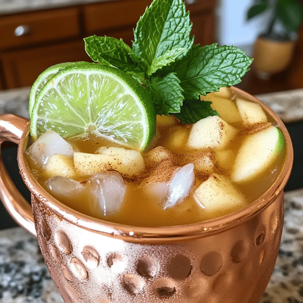 Für einen leckeren Apfelbutter Moscow Mule brauchst du einige einfache Zutaten. Hier sind sie: - 2 Esslöffel Apfelbutter - 1 Tasse Ingwerbier (alkoholfrei) - 1 Esslöffel frischer Limettensaft - 1/2 Teelöffel gemahlener Zimt - Eiswürfel - Limettenscheiben zur Dekoration - Frische Minzblätter zur Dekoration Jede Zutat bringt ihren eigenen Geschmack in den Drink. Die Apfelbutter gibt Süße und Frucht, während das Ingwerbier eine spritzige Note hinzufügt. Bei der Auswahl von Ingwerbier gibt es viele Marken. Beliebte und oft empfohlene Marken sind: - Fever-Tree - Bundaberg - Q Ginger Beer Ich empfehle, ein Ingwerbier zu wählen, das nicht zu süß ist. Ein gutes Ingwerbier hat auch einen starken Ingwergeschmack. Das macht den Drink erfrischend und lebendig. Frische Zutaten sind der Schlüssel zu einem großartigen Drink. Verwende frischen Limettensaft statt aus der Flasche. So bekommst du mehr Geschmack. Frische Minzblätter sorgen für ein tolles Aroma. Achte darauf, die Blätter leicht zu zerdrücken, um das Aroma freizusetzen. Das macht deinen Apfelbutter Moscow Mule noch besser. Nehmen Sie ein großes Glas oder einen Becher. Geben Sie 2 Esslöffel Apfelbutter hinein. Fügen Sie 1 Esslöffel frischen Limettensaft hinzu. Mischen Sie diese Zutaten gut mit einem Löffel. Rühren Sie, bis eine gleichmäßige Paste entsteht. Das gibt dem Drink einen tollen Geschmack. Füllen Sie das Glas mit Eiswürfeln. Lassen Sie etwas Platz oben im Glas. Gießen Sie dann 1 Tasse Ingwerbier langsam über das Eis. Achten Sie darauf, dass sich die Mischung gut vermengt. Bestäuben Sie die Oberfläche mit 1/2 Teelöffel gemahlenem Zimt. Rühren Sie alles vorsichtig um, damit der Zimt gleichmäßig verteilt wird. Garnieren Sie Ihr Getränk mit einer Limettenscheibe. Fügen Sie ein paar frische Minzblätter hinzu. Diese sorgen für ein frisches Aroma. Servieren Sie Ihr Apfelbutter Moscow Mule in einem Kupferbecher. Eine Zimtstange als Rührer macht den Drink noch besser. So sieht Ihr Drink nicht nur toll aus, er schmeckt auch großartig! Wähle ein schmackhaftes Ingwerbier für den besten Apfelbutter Moscow Mule. Ein gutes Ingwerbier hat eine starke Ingwernote und wenig Zucker. Ich empfehle, Marken zu testen, bis du die perfekte für deinen Geschmack findest. Achte darauf, dass das Ingwerbier alkoholfrei ist. So kannst du den Drink jederzeit genießen. Apfelbutter gibt deinem Drink eine süße, fruchtige Note. Du kannst die Menge leicht anpassen. Wenn du es süßer magst, füge einen weiteren Esslöffel Apfelbutter hinzu. Wenn es weniger süß sein soll, nimm einfach einen Löffel weniger. Es ist wichtig, die Balance zu finden, die dir am besten schmeckt. Zimt macht deinen Apfelbutter Moscow Mule besonders lecker. Der gemahlene Zimt bringt Wärme und Tiefe in den Drink. Du kannst auch eine Zimtstange als Rührer verwenden. So erhältst du noch mehr Zimtgeschmack. Experimentiere mit der Menge, um deinen perfekten Zimtgeschmack zu finden. {{image_4}} Wenn Sie einen alkoholischen Kick wollen, fügen Sie Wodka hinzu. Ein bis zwei Unzen Wodka passen gut. Mischen Sie ihn mit der Apfelbutter und dem Limettensaft. Dann gießen Sie das Ingwerbier darüber. Der Wodka bringt mehr Tiefe in den Geschmack. Er ergänzt die süße Apfelbutter und den Schärfe des Ingwerbiers. Um mehr Fruchtgeschmack zu bekommen, können Sie frische Früchte hinzufügen. Äpfel oder Birnen sind eine tolle Wahl. Schneiden Sie sie in kleine Stücke und geben Sie sie ins Glas. Sie verleihen dem Drink mehr Frische. Auch Himbeeren oder Blaubeeren passen gut. Diese Früchte bringen eine schöne Farbe und zusätzlichen Geschmack. Wenn Sie eine andere Süße wollen, probieren Sie Honig oder Ahornsirup. Diese Süßungsmittel bringen ihren eigenen Charakter mit. Honig hat eine blumige Note, während Ahornsirup einen tiefen, reichen Geschmack hat. Fügen Sie diese nach Geschmack zu Ihrer Apfelbutter hinzu. Experimentieren Sie, um die perfekte Balance zu finden. Wenn Sie Ingwerbier übrig haben, lagern Sie es in einem kühlen Raum. Stellen Sie sicher, dass die Flasche gut verschlossen ist. So bleibt es spritzig und frisch. Verbrauchen Sie es innerhalb von zwei Wochen. Nach dieser Zeit kann der Geschmack nachlassen. Apfelbutter hält sich gut im Kühlschrank. Sie kann bis zu zwei Monate frisch bleiben. Achten Sie darauf, sie in einem luftdichten Behälter zu lagern. Wenn Sie sie länger aufbewahren möchten, können Sie sie auch einfrieren. In einem gefrorenen Zustand bleibt sie bis zu einem Jahr genießbar. Wenn Sie eine Party planen, können Sie die Apfelbutter-Mischung im Voraus zubereiten. Mischen Sie die Apfelbutter mit dem Limettensaft und bewahren Sie sie im Kühlschrank auf. So sparen Sie Zeit. Fügen Sie dann einfach das Eis und das Ingwerbier hinzu, wenn es Zeit ist, zu servieren. Dies macht den Drink schnell und einfach für Ihre Gäste. Um Ingwerbier selbst zu machen, brauchen Sie frischen Ingwer. Reiben Sie etwa 100 Gramm Ingwer und geben Sie ihn in einen Topf mit 1 Liter Wasser. Fügen Sie 150 Gramm Zucker und den Saft von 2 Limetten hinzu. Lassen Sie die Mischung aufkochen und dann köcheln. Nach 30 Minuten abkühlen lassen. Sieben Sie die Mischung und fügen Sie Sprudelwasser hinzu. Ihr hausgemachtes Ingwerbier ist fertig! Ein Kupferbecher ist die beste Wahl für einen Moscow Mule. Er hält das Getränk kühl und sieht toll aus. Die kupferne Farbe passt perfekt zu den Aromen der Apfelbutter. Wenn Sie keinen Kupferbecher haben, können Sie auch ein großes Glas verwenden. Ja, Sie können andere Fruchtbutter verwenden! Pfirsich- oder Birnenbutter sind gute Alternativen. Diese geben dem Drink eine neue Note. Probieren Sie verschiedene Sorten aus, um Ihre Lieblingskombination zu finden. Die Apfelbutter Moscow Mule ist ein köstliches Getränk. In diesem Blogpost haben wir die besten Zutaten, Zubereitungsschritte und hilfreiche Tipps besprochen. Wir haben Ihnen auch Variationen und Lagerinformationen gegeben. Experimentieren Sie mit verschiedenen Geschmäckern und genießen Sie Ihre Kreationen. Diese Mischung wird Ihre Gäste beeindrucken. Ein gut gemachter Moscow Mule mit Apfelbutter ist immer bereit, Freude zu bringen. Viel Spaß beim Ausprobieren!