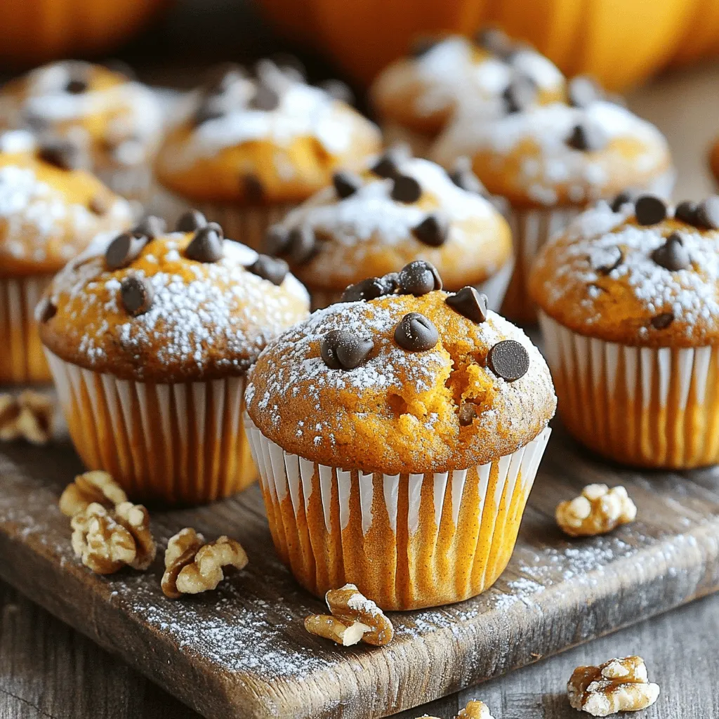 Die Basis für die perfekten Kürbisgewürz Muffins ist einfach. Du brauchst: - 240 ml Kürbispüree aus der Dose - 120 ml Pflanzenöl - 100 g brauner Zucker, gepackt - 100 g Kristallzucker - 2 große Eier - 1 Teelöffel Vanilleextrakt - 190 g Weizenmehl (Typ 405) - 1 Teelöffel Natron - 1 Teelöffel gemahlener Zimt - 1/2 Teelöffel gemahlene Muskatnuss - 1/2 Teelöffel gemahlener Ingwer - 1/2 Teelöffel Salz Diese Zutaten sind die Grundlage für einen tollen Geschmack und eine schöne Textur. Du kannst deine Muffins noch interessanter machen. Hier sind ein paar Optionen: - 50 g gehackte Walnüsse oder Pekannüsse (optional) - 90 g Schokoladenstückchen (optional) Nüsse bringen einen tollen Crunch. Schokoladenstückchen fügen süße Freude hinzu. Die Qualität der Zutaten ist wichtig. Hier sind einige Tipps: - Kürbispüree: Achte darauf, dass es rein und ohne Zusatzstoffe ist. - Zucker: Brauner Zucker gibt den Muffins mehr Feuchtigkeit und Geschmack. - Gewürze: Verwende frisch gemahlene Gewürze, wenn möglich. Sie haben mehr Aroma. - Eier: Frische Eier sorgen für eine bessere Struktur. Wähle die besten Zutaten. So schmecken die Muffins noch besser. Heize deinen Ofen auf 175°C vor. Das sorgt für eine gleichmäßige Hitze. Lege ein Muffinblech mit Papierförmchen aus oder fetten es gut mit Sprühöl ein. So bleiben die Muffins nicht kleben. In einer großen Rührschüssel vermischst du jetzt die feuchten Zutaten. Gib das Kürbispüree, Pflanzenöl, braunen Zucker, Kristallzucker, Eier und Vanilleextrakt hinein. Rühre alles gut um, bis die Masse schön glatt ist. Diese Mischung gibt den Muffins ihren tollen Geschmack. Nimm eine separate Schüssel. Dort vermischst du das Weizenmehl, Natron, Zimt, Muskatnuss, Ingwer und Salz. Diese trockenen Zutaten sind wichtig für die Struktur der Muffins. Füge die trockene Mischung nach und nach zur feuchten Masse hinzu. Rühre vorsichtig um, bis alles gerade so vermischt ist. Übermische diese Mischung nicht, sonst werden die Muffins trocken. Fülle den Teig gleichmäßig in die vorbereiteten Muffinförmchen. Jedes Förmchen sollte etwa 2/3 voll sein. Backe die Muffins 18-20 Minuten. Mach den Test mit einem Zahnstocher. Wenn er sauber herauskommt, sind die Muffins fertig. Lass sie fünf Minuten im Blech abkühlen. Danach lege sie auf ein Kuchengitter, damit sie vollständig abkühlen. So bleiben sie schön fluffig. Um die perfekten Kürbisgewürz Muffins zu backen, achte auf die Konsistenz des Teigs. Der Teig sollte leicht dick, aber nicht klumpig sein. Mische die Zutaten nur so lange, bis sie gerade verbunden sind. Übermischen führt zu harten Muffins. Backe die Muffins bei 175°C für 18 bis 20 Minuten. Ein Zahnstocher sollte sauber herauskommen, wenn du ihn in die Mitte steckst. Ein häufiger Fehler ist das Übermixen des Teigs. Das macht die Muffins dicht und trocken. Achte darauf, die trockenen Zutaten vorsichtig unterzuheben. Ein anderer Fehler ist, die Muffins zu lange zu backen. Prüfe die Backzeit genau. Lass die Muffins auch nach dem Backen kurz im Blech auskühlen, bevor du sie auf ein Kuchengitter legst. Um den Geschmack zu intensivieren, verwende frische Gewürze statt gemahlener. Frisch geriebene Muskatnuss oder Ingwer bringen mehr Aroma. Auch das Hinzufügen von gehackten Walnüssen oder Schokoladenstückchen macht die Muffins interessanter. Ein Hauch von Vanilleextrakt verstärkt die Süße und das Aroma. Experimentiere mit verschiedenen Zutaten für deinen persönlichen Twist! {{image_4}} Wenn du glutenfreie Muffins machen möchtest, ist das ganz einfach. Du kannst das Weizenmehl durch eine glutenfreie Mehlmischung ersetzen. Achte darauf, dass sie für Backwaren geeignet ist. Viele Marken bieten Mixe an, die einfach zu verwenden sind. Dies gibt dir die gleiche Textur wie die klassischen Muffins. Für eine vegane Version der Kürbisgewürz Muffins lasse die Eier weg. Stattdessen kannst du 60 ml Apfelmus oder eine zerdrückte Banane nehmen. Diese Zutaten helfen, die Muffins feucht und lecker zu halten. Benutze auch pflanzliche Milch, wie Mandel- oder Sojamilch, anstelle von tierischer Milch. Auch das Pflanzenöl bleibt gleich. Um deinen Muffins mehr Geschmack zu geben, kannst du verschiedene Zutaten hinzufügen. Hier sind einige Ideen: - Nüsse: Gehackte Walnüsse oder Pekannüsse geben einen tollen Crunch. - Schokoladenstückchen: Sie bringen eine süße Note. - Trockenfrüchte: Rosinen oder getrocknete Cranberries sind eine süße Ergänzung. - Gewürze: Probiere etwas Nelkenpulver oder Sternanis für einen neuen Kick. Experimentiere mit diesen Ideen und finde deine perfekte Kombination! Um die frischen Muffins gut zu lagern, lege sie in einen luftdichten Behälter. Stelle den Behälter an einen kühlen, trockenen Ort. So bleiben die Muffins weich und frisch. Wenn du sie richtig lagern möchtest, kannst du auch ein Stück Brot in den Behälter legen. Das hilft, die Feuchtigkeit zu halten. Wenn du die Muffins länger aufbewahren möchtest, friere sie ein. Lass die Muffins zuerst auf Raumtemperatur abkühlen. Wickel jeden Muffin in Frischhaltefolie ein, um Gefrierbrand zu vermeiden. Lege die eingewickelten Muffins in einen Gefrierbeutel. So halten sie bis zu drei Monate. Zum Auftauen nimm die Muffins einfach aus dem Gefrierfach und lasse sie bei Raumtemperatur auftauen. Wenn du Muffins übrig hast, gibt es viele Möglichkeiten, sie zu verwenden. Zerbrich die Muffins in Stücke und füge sie zu einem Joghurt hinzu. Du kannst sie auch in einen Smoothie mixen, um einen leckeren Geschmack zu erhalten. Eine weitere Idee ist, Muffinstücke in einen Auflauf zu geben. Die Möglichkeiten sind fast endlos! Kürbisgewürz Muffins sind bei richtiger Lagerung etwa 3 bis 5 Tage frisch. Bewahre sie in einem luftdichten Behälter auf. So bleiben sie saftig. Du kannst sie auch im Kühlschrank lagern. Dadurch verlängert sich die Haltbarkeit auf bis zu einer Woche. Ja, frisches Kürbispüree ist eine tolle Wahl. Es gibt deinen Muffins einen frischen Geschmack. Um frisches Püree zu machen, koche den Kürbis, püriere ihn und lasse ihn abkühlen. Achte darauf, dass das Püree nicht zu nass ist. Zu viel Wasser kann die Muffins matschig machen. Neben Zimt, Muskatnuss und Ingwer kannst du auch Nelken oder Kardamom verwenden. Diese Gewürze bringen einen warmen, würzigen Geschmack. Experimentiere mit den Mengen, um deine perfekte Mischung zu finden. Ich liebe es, mit verschiedenen Gewürzen zu spielen. Um die Muffins gesünder zu gestalten, kannst du einige einfache Schritte beachten. Ersetze weißen Zucker durch Honig oder Ahornsirup. Verwende Vollkornmehl anstelle von Weißmehl für mehr Ballaststoffe. Du kannst auch die Menge an Öl reduzieren und Apfelmus hinzufügen. So bleiben sie saftig, aber gesünder. Zusammenfassend haben wir die wichtigen Schritte und Zutaten für leckere Kürbisgewürz Muffins besprochen. Du hast gelernt, wie du die besten Zutaten auswählst und Variationen ausprobierst. Tipps und Tricks helfen dir, perfekte Muffins zu backen. Denke auch daran, wie du deine Muffins richtig lagerst. Frage dich, wie du sie noch besser machen kannst. Mit diesen Tipps gelingen dir tolle Muffins, die jeder mag. Jetzt liegt es an dir, deine Backkünste zu zeigen!