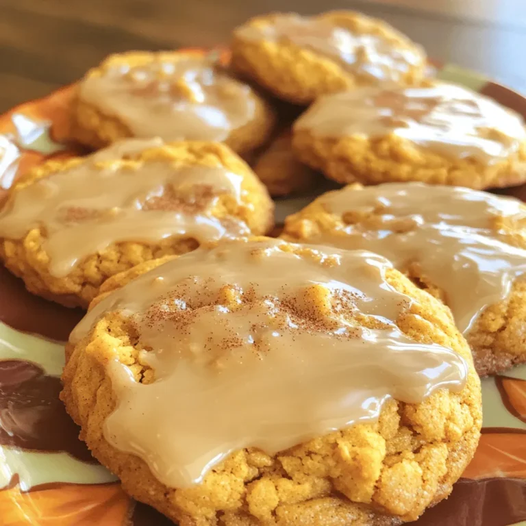 Um die perfekten chewy Kürbiskekse zu machen, benötigst du: - 1 Tasse Kürbispüree aus der Dose - 1/2 Tasse ungesalzene Butter, weich - 1 Tasse brauner Zucker, gepackt - 1/2 Tasse Kristallzucker - 1 großes Ei - 2 Teelöffel Vanilleextrakt - 2 Tassen Weizenmehl - 1 Teelöffel Backpulver - 1 Teelöffel gemahlenen Zimt - 1/2 Teelöffel gemahlenen Muskatnuss - 1/2 Teelöffel gemahlenen Ingwer - 1/4 Teelöffel Salz Für das leckere Ahorn-Icing brauchst du diese Zutaten: - 1 Tasse Puderzucker - 2 Esslöffel Ahornsirup - 1 Esslöffel Milch (nach Bedarf) Wenn du frische Zutaten wählst, achte auf die folgenden Punkte: - Verwende nur frisches Kürbispüree. Es sollte eine leuchtende Farbe haben. - Wähle Butter, die weich ist, aber nicht geschmolzen. So gelingt der Teig besser. - Achte darauf, dass die Gewürze frisch sind. Sie geben den Keksen viel Geschmack. - Kaufe hochwertigen Sirup für das Icing. Der Geschmack ist wichtig für die Süße. Diese Zutaten sind die Basis für deine köstlichen Kürbiskekse. Sie sorgen für eine tolle Textur und einen leckeren Geschmack. Heize deinen Ofen auf 175°C vor. Lege ein Backblech mit Backpapier aus. Dieses Papier hilft, die Kekse nicht anzuhaften. So klappen die Kekse viel besser. In einer großen Schüssel mische die weiche Butter, den braunen Zucker und den Kristallzucker. Rühre diese Mischung, bis sie leicht und fluffig ist. Das dauert etwa zwei bis drei Minuten. Füge dann das Kürbispüree, das Ei und den Vanilleextrakt hinzu. Rühre alles gut durch, bis es gut vermischt ist. Nimm eine separate Schüssel. Mische das Weizenmehl, Backpulver, Zimt, Muskatnuss, Ingwer und das Salz. Vermenge die trockenen Zutaten gut. Füge die trockene Mischung langsam zur feuchten Mischung hinzu. Rühre, bis alles gerade so verbunden ist. Achte darauf, nicht zu lange zu rühren, sonst werden die Kekse zäh. Mit einem Esslöffel oder einem Keksportionierer forme kleine Portionen aus dem Teig. Setze sie auf das Backblech und lasse etwa 5 cm Abstand zwischen den Keksen. Backe die Kekse 12 bis 15 Minuten lang. Sie sind fertig, wenn die Ränder leicht goldbraun sind. Die Mitte soll noch weich aussehen. Nimm die Kekse aus dem Ofen und lasse sie 5 Minuten auf dem Blech abkühlen. Danach lege sie auf ein Kuchengitter. Lasse sie dort vollständig abkühlen, bevor du das Ahorn-Icing hinzufügst. Um die perfekte Konsistenz zu bekommen, ist es wichtig, die Butter weich zu machen. Achte darauf, dass die Butter Raumtemperatur hat. Wenn du die Zutaten mischst, rühre nicht zu lange. Das sorgt für weiche Kekse. Wenn der Teig zu dick ist, kannst du etwas mehr Kürbispüree hinzufügen. Das hilft, die Konsistenz zu verbessern. Du kannst die Kekse auf viele Arten anpassen. Füge Schokoladenstückchen hinzu, um einen süßen Kontrast zu schaffen. Oder probiere Nüsse wie Walnüsse oder Pekannüsse. Diese geben den Keksen einen tollen Crunch. Du kannst auch andere Gewürze verwenden, wie Muskat oder Kardamom, um neue Geschmäcker zu erkunden. Trockene Kekse sind nicht lecker. Um das zu vermeiden, backe die Kekse nicht zu lange. Achte darauf, dass sie noch weich in der Mitte aussehen, wenn du sie aus dem Ofen nimmst. Lasse sie auch nicht zu lange im Ofen. Wenn du sie abkühlst, lege sie auf ein Kuchengitter. Dadurch bleiben sie feucht und lecker. {{image_4}} Um die Aromen der Kekse zu verändern, können Sie die Gewürze anpassen. Zum Beispiel können Sie mehr Zimt hinzufügen, um einen stärkeren Geschmack zu erhalten. Oder versuchen Sie, etwas Koriander oder Nelken für eine andere Note hinzuzufügen. Experimentieren Sie mit verschiedenen Kombinationen, um Ihren perfekten Keksgeschmack zu finden. Die Kekse sind auch lecker mit Nüssen oder Schokoladensplittern. Walnüsse oder Pekannüsse passen gut dazu. Hacken Sie die Nüsse grob und rühren Sie sie in den Teig. Wenn Sie Schokolade mögen, fügen Sie Schokoladensplitter hinzu. Das gibt den Keksen eine süße, schokoladige Note. Für eine glutenfreie Version können Sie die Weizenmehl durch eine glutenfreie Mehlmischung ersetzen. Achten Sie darauf, dass die Mischung für Backwaren geeignet ist. Damit wird der Teig trotzdem schön und weich. Auch das Backpulver sollte glutenfrei sein. So können Sie die Kekse ohne Sorgen genießen. Um die Kürbiskekse frisch zu halten, bewahren Sie sie in einem luftdichten Behälter auf. Stellen Sie sicher, dass die Kekse vollständig abgekühlt sind, bevor Sie sie lagern. So bleiben sie weich und lecker. Legen Sie ein Blatt Backpapier zwischen die Schichten, um ein Ankleben zu vermeiden. Kürbiskekse halten sich bei richtiger Lagerung etwa eine Woche. Sie können sie auch im Kühlschrank aufbewahren, um die Frische zu verlängern. Im Kühlschrank bleiben sie bis zu zwei Wochen gut. Achten Sie darauf, den Behälter gut zu verschließen, um Feuchtigkeit zu vermeiden. Wenn Sie mehr Kekse machen möchten, frieren Sie sie einfach ein. Lassen Sie die Kekse nach dem Backen vollständig abkühlen. Wickeln Sie jeden Keks einzeln in Frischhaltefolie. Legen Sie die Kekse in einen Gefrierbeutel und entfernen Sie die Luft. So bleiben sie bis zu drei Monate frisch. Wenn Sie sie essen möchten, lassen Sie sie einfach bei Raumtemperatur auftauen. Die Kürbiskekse bleiben frisch für etwa eine Woche. Bewahren Sie sie in einem luftdichten Behälter auf. So bleibt die perfekte Chewy-Textur erhalten. Wenn Sie die Kekse länger aufbewahren möchten, können Sie sie auch einfrieren. Im Gefrierfach halten sie bis zu drei Monate. Lassen Sie sie einfach vor dem Essen bei Raumtemperatur auftauen. Ja, frisches Kürbispüree funktioniert gut! Kochen Sie den Kürbis zuerst und pürieren Sie ihn. Stellen Sie sicher, dass das Püree nicht zu wässrig ist. Zu viel Feuchtigkeit kann die Konsistenz der Kekse verändern. Lassen Sie das Püree gut abkühlen, bevor Sie es verwenden. So bleibt der Geschmack frisch und intensiv. Wenn der Teig zu klebrig ist, fügen Sie etwas mehr Weizenmehl hinzu. Machen Sie das langsam, um die richtige Konsistenz zu erreichen. Kneten Sie den Teig nicht zu lange, um zähe Kekse zu vermeiden. Eine kühle Ruhezeit im Kühlschrank hilft ebenfalls. Lassen Sie den Teig etwa 30 Minuten ruhen, bevor Sie ihn weiterverarbeiten. So wird er leichter zu handhaben. Kürbiskekse sind einfach und lecker. Wir haben die besten Zutaten und Tipps zur Zubereitung vorgestellt. Frische Zutaten machen den Unterschied. Ich habe dir gezeigt, wie du die perfekte Konsistenz erzielst und Variationen hinzufügen kannst. Die richtige Lagerung ist wichtig, damit die Kekse frisch bleiben. Mit diesen Tipps und Tricks kannst du tolle Kekse backen. Probiere es aus und genieße sie mit Freunden!