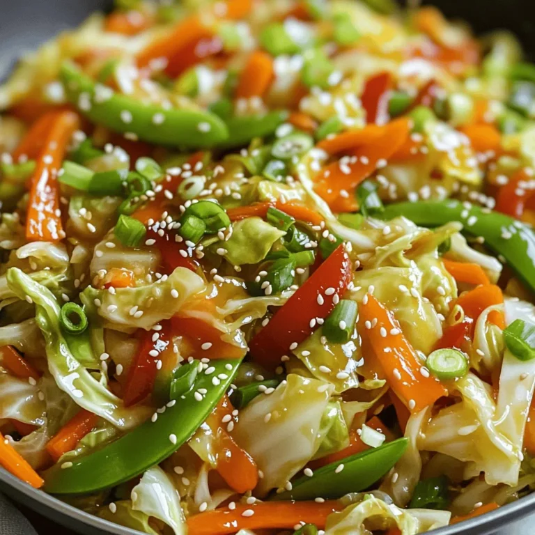 - 1 mittelgroßer grüner Kohl - 1 große Karotte - 1 rote Paprika - 1 Tasse Zuckerschoten Ich liebe es, frisches Gemüse für meinen asiatischen Kohl-Wok zu verwenden. Der grüne Kohl bringt einen tollen Crunch. Die Karotte sorgt für Süße, während die rote Paprika einen schönen Farbklecks hinzufügt. Zuckerschoten geben den perfekten Biss und einen süßen Geschmack. - 3 Knoblauchzehen - 1 Stück Ingwer - 3 Esslöffel Sojasauce - 1 Esslöffel Sesamöl - 2 Esslöffel Pflanzenöl Knoblauch und Ingwer sind die Stars in diesem Gericht. Sie verleihen dem Wok eine aromatische Basis. Sojasauce bringt Tiefe, und Sesamöl gibt einen nussigen Geschmack. Ich bevorzuge Pflanzenöl zum Braten, da es hoch erhitzbar ist und gut schmeckt. - 1 Teelöffel Sesamsamen - Frühlingszwiebeln Garnierungen machen das Gericht besonders. Sesamsamen geben einen schönen Crunch. Frühlingszwiebeln bringen Frische und Farbe. Sie sind der perfekte Abschluss für meinen asiatischen Kohl-Wok. Zuerst müssen wir das Gemüse vorbereiten. Schneide den grünen Kohl in feine Stücke. Nimm die Karotte und schneide sie in dünne Streifen. Die rote Paprika sollte ebenfalls in dünne Scheiben geschnitten werden. Nun kommen die Zuckerschoten. Stelle sicher, dass sie sauber und frisch sind. Jetzt ist es Zeit, den Knoblauch und den Ingwer zu hacken. Nimm drei Knoblauchzehen und schneide sie fein. Dann nimm ein Stück Ingwer, etwa 2,5 cm lang, und reibe ihn. Diese beiden Zutaten geben dem Gericht viel Geschmack. Erhitze das Pflanzenöl in einer großen Pfanne oder einem Wok. Stelle die Hitze auf mittel bis hoch. Sobald das Öl heiß ist, füge den gehackten Knoblauch und den geriebenen Ingwer hinzu. Rühre sie etwa 30 Sekunden lang um. Das wird alles sehr aromatisch. Jetzt kommt der Kohl in die Pfanne. Rühre ihn ständig für etwa 2-3 Minuten. Er sollte etwas welken. Dann füge die Karottenstreifen, die Paprika und die Zuckerschoten hinzu. Brate alles für weitere 3-4 Minuten an. Das Gemüse sollte zart, aber knackig bleiben. Träufle die Sojasauce und das Sesamöl über das Gemüse. Rühre gut um, damit alles gleichmäßig bedeckt ist. Schmecke das Gericht mit Salz und Pfeffer ab. Brate es für eine weitere Minute weiter. Nimm die Pfanne vom Herd. Bestreue das Gericht mit Sesamsamen. Jetzt kannst du den Wok heiß servieren. Garniere das Gericht mit den geschnittenen Frühlingszwiebeln obenauf. Es sieht frisch und lecker aus! - Temperaturkontrolle im Wok Halte den Wok heiß. Die richtige Temperatur bringt die Aromen zur Geltung. Das Öl sollte leicht rauchen, bevor du das Gemüse hinzufügst. So bleibt das Gemüse knackig und verliert nicht seine Farbe. - Anbraten für den besten Geschmack Beginne mit Knoblauch und Ingwer. Das Anbraten gibt deinem Gericht Tiefe. Rühre das Gemüse schnell um, damit es gleichmäßig gart. Das sorgt für einen tollen Geschmack. - Verwendung von anderem Gemüse Du kannst viele Gemüsesorten nutzen. Brokkoli, Zucchini oder Pilze passen gut. Experimentiere mit frischem Gemüse, das du magst. Jeder Biss wird unterschiedlich und lecker sein. - Anpassung für diätetische Bedürfnisse Wenn du bestimmte Diäten hast, passt du die Zutaten an. Verwende glutenfreie Sojasauce für eine glutenfreie Variante. Du kannst auch weniger Öl nehmen oder das Gemüse variieren. - Servieroptionen wie Reis oder Nudeln Serviere den Wok über Reis oder Nudeln. Beides ergänzt die Aromen gut. Du kannst auch Quinoa oder einen Salat dazu reichen. Das macht das Gericht noch sättigender und bunter. {{image_4}} Für eine vegetarische Version können Sie Tofu oder Tempeh verwenden. Schneiden Sie den Tofu in Würfel. Braten Sie ihn in einer separaten Pfanne an, bis er goldbraun ist. Fügen Sie den Tofu dann zum Wok hinzu, wenn das Gemüse fast fertig ist. Tempeh hat einen nussigen Geschmack und ist eine tolle Alternative. Schneiden Sie ihn in dünne Scheiben und braten Sie ihn vor dem Gemüse an. So bleibt das Gericht lecker und sättigend. Wenn Sie Fleisch lieben, fügen Sie Hähnchen oder Rindfleisch hinzu. Schneiden Sie das Fleisch in kleine Stücke. Braten Sie es zuerst im Wok, bis es gar ist. Nehmen Sie das Fleisch dann heraus und bereiten Sie das Gemüse wie gewohnt zu. Geben Sie das Fleisch am Ende wieder in den Wok. Das sorgt für einen herzhaften Geschmack. Achten Sie darauf, die Sojasauce etwas mehr zu verwenden, um das Fleisch gut zu würzen. Die Sojasauce ist wichtig für den Geschmack. Sie können sie anpassen, um verschiedene Optionen zu haben. Verwenden Sie salzarme Sojasauce, wenn Sie weniger Salz möchten. Glutenfreie Sojasauce ist auch eine gute Wahl für Allergiker. Experimentieren Sie mit anderen Saucen wie Teriyaki oder Hoisin. Diese bringen neue Aromen und machen das Gericht einzigartig. Bewahren Sie den Asiatischen Kohl-Wok in einem luftdichten Behälter auf. Stellen Sie sicher, dass das Gericht vollständig abgekühlt ist, bevor Sie es in den Kühlschrank legen. So bleibt der Geschmack frisch. Der Wok hält sich bis zu drei Tage. Überprüfen Sie vor dem Essen, ob das Gemüse noch knackig aussieht. Um den Wok einzufrieren, lassen Sie ihn zuerst abkühlen. Teilen Sie das Gericht in Portionen und legen Sie es in gefriergeeignete Behälter. Achten Sie darauf, dass Sie etwas Platz für die Ausdehnung lassen. Zum Auftauen legen Sie den Behälter einfach über Nacht in den Kühlschrank. Erhitzen Sie das Gericht dann in einer Pfanne oder in der Mikrowelle. Achten Sie auf die Frische des Woks. Wenn das Gemüse matschig oder verfärbt aussieht, ist es Zeit, es wegzuwerfen. Riechen Sie daran; ein saftiger Duft zeigt Frische. Ein leicht unangenehmer Geruch ist ein Warnsignal. Genießen Sie die Aromen, solange es frisch ist! Um eine glutenfreie Version zu machen, können Sie alternative Sojasaucen verwenden. Suchen Sie nach glutenfreier Sojasauce oder Tamari. Diese Produkte haben einen ähnlichen Geschmack, sind aber frei von Gluten. Achten Sie darauf, dass alle anderen Zutaten auch glutenfrei sind. Ja, Sie können das Gericht vegan machen. Lassen Sie einfach alle Fleischwaren weg. Das Gericht bleibt lecker und nahrhaft. Sie können auch Tofu hinzufügen, um die Proteine zu erhöhen. Tofu nimmt die Aromen gut auf und passt perfekt zu den anderen Zutaten. Zu diesem Gericht passen viele Beilagen gut. Reis ist eine beliebte Wahl. Auch gebratene Nudeln oder Quinoa sind großartige Optionen. Sie können auch einen frischen Salat servieren, um etwas Knackigkeit hinzuzufügen. Das Rezept für den asiatischen Kohl-Wok stammt aus verschiedenen asiatischen Küchen. Kohl ist ein Grundnahrungsmittel in vielen Ländern wie China und Japan. Die Kombination von frischem Gemüse und Sojasauce ist typisch für die asiatische Küche. Dieses Gericht ist nährstoffreich. Eine Portion hat etwa 150 Kalorien. Es enthält Ballaststoffe, Vitamine und Mineralien. Die genaue Menge hängt von den spezifischen Zutaten ab. Es ist eine gesunde Wahl für eine ausgewogene Ernährung. In diesem Blogbeitrag hast du gelernt, wie man einen bunten asiatischen Kohl-Wok zubereitet. Wir haben die Hauptzutaten, Gewürze und Kochanleitungen durchgegangen. Außerdem zeigten wir dir Tipps zur perfekten Zubereitung und Variationen für verschiedene Vorlieben. Denke daran, individuell zu experimentieren und dein Gericht anzupassen. Du kannst die Zutaten nach deinem Geschmack variieren. Viel Spaß beim Kochen!