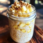 - 1 Tasse zarte Haferflocken - 1 ½ Tassen Mandelmilch - 1 mittelgroßer Apfel Die Hauptzutaten sind einfach und lecker. Ich bevorzuge zarte Haferflocken, weil sie schnell weich werden. Mandelmilch gibt einen tollen Geschmack, aber jede Milch funktioniert. Der Apfel bringt Frische und Süße. Wähle eine süße Sorte wie Fuji oder Honeycrisp für den besten Geschmack. - 1 Teelöffel gemahlener Zimt - 2 Esslöffel Ahornsirup - Eine Prise Salz Zimt gibt dem Gericht eine warme Note. Er passt perfekt zu Äpfeln. Der Ahornsirup sorgt für eine natürliche Süße. Eine kleine Prise Salz hebt die Aromen hervor und macht das Ganze runder. Diese Zutaten sind einfach zu finden und machen den Unterschied. - ¼ Tasse griechischer Joghurt - Gehackte Nüsse oder Granola Griechischer Joghurt macht die Haferflocken cremiger. Er fügt auch Protein hinzu. Nüsse oder Granola bringen einen tollen Crunch. Sie sind eine gute Wahl für eine gesunde Garnitur. Experimentiere mit diesen Zutaten, um deinen perfekten Mix zu finden. Beginne, indem du die Haferflocken und Mandelmilch in einer Schüssel vermengst. Rühre gut um, damit die Haferflocken in der Milch schwimmen. Du willst sicherstellen, dass sie gleichmäßig verteilt sind. Jetzt fügst du den gewürfelten Apfel hinzu. Du kannst eine süße Sorte wie Fuji oder Honeycrisp verwenden. Gib dann den gemahlenen Zimt, den Ahornsirup und die Chiasamen dazu. Wenn du magst, kannst du auch griechischen Joghurt für eine cremigere Textur hinzufügen. Vergiss nicht, eine Prise Salz hinzuzufügen. Mische alles gut, bis die Zutaten gleichmäßig verteilt sind. Verschließe die Schüssel oder das Glas mit einem Deckel oder Frischhaltefolie. Stelle es in den Kühlschrank und lasse die Mischung über Nacht ruhen. Mindestens sechs Stunden sollten genügen. So saugen die Haferflocken die Flüssigkeit auf und werden weich und lecker. Welche Art von Haferflocken ist ideal? Ich empfehle, zarte Haferflocken zu verwenden. Sie sind weich und saugen die Flüssigkeit gut auf. Zarte Haferflocken sorgen für eine angenehme Textur. Sie sind auch schnell zubereitet. Wenn du dickere Haferflocken magst, kannst du sie auch verwenden. Achte darauf, die Einweichzeit zu verlängern, damit sie weich werden. Zutaten nach Geschmack variieren. Du kannst verschiedene Äpfel ausprobieren. Fuji oder Honeycrisp geben eine süße Note. Wenn du keinen Apfel magst, nimm Birnen oder Beeren. Du kannst auch den Zimt ändern. Probiere Muskatnuss oder Vanille für einen anderen Geschmack. Für mehr Süße füge extra Ahornsirup oder Honig hinzu. Sei kreativ und finde deine Lieblingskombination. Garnierungen für ansprechende Präsentation. Eine schöne Schüssel macht viel aus. Garniere deine Haferflocken mit gehackten Nüssen oder Granola. Das sorgt für einen schönen Crunch. Füge frische Apfelscheiben oder einen Spritzer Honig oben drauf. Du kannst auch einen Löffel Joghurt hinzufügen. Das sieht lecker aus und macht die Haferflocken cremiger. {{image_4}} Wenn du eine vegane Version der Apfel-Zimt Overnight Oats machen möchtest, sind die Alternativen einfach. Ersetze den griechischen Joghurt durch eine pflanzliche Joghurt-Alternative, wie Soja- oder Kokosjoghurt. Du kannst auch Ahornsirup verwenden, um die Süße zu erreichen. Achte darauf, dass deine Mandelmilch ungesüßt ist, wenn du den Zuckergehalt niedrig halten möchtest. Um deinen Oats mehr Vielfalt zu geben, probiere andere Früchte und Gewürze. Bananen, Beeren oder Birnen passen gut. Du kannst auch eine Prise Muskatnuss oder Vanilleextrakt hinzufügen. Diese Zutaten bringen neue Geschmäcker und machen das Frühstück spannend. Experimentiere, um deine perfekte Mischung zu finden! Wenn du mehr Protein möchtest, gibt es einfache Wege, dies zu erreichen. Füge einen Löffel Proteinpulver in die Mischung. Chiasamen sind auch eine gute Wahl, da sie zusätzliche Ballaststoffe und Protein bieten. Diese Zutaten helfen dir, länger satt zu bleiben und unterstützen deine Fitnessziele. Die Overnight Oats bleiben im Kühlschrank frisch. Lagere sie in einem dicht schließenden Behälter. So bleibt die Konsistenz gut. Die Haferflocken saugen die Milch auf und werden weich. Du kannst sie bis zu fünf Tage im Kühlschrank aufbewahren. Achte darauf, die Mischung vor dem Essen gut umzurühren. Füge bei Bedarf mehr Milch hinzu, um die Textur zu verbessern. Die Haltbarkeit der Overnight Oats beträgt etwa fünf Tage. Nach dieser Zeit können sie trocken oder schal werden. Du willst sicherstellen, dass sie frisch bleiben. Wenn du sie länger aufbewahren möchtest, solltest du sie einfrieren. Das Einfrieren von Overnight Oats ist einfach. Fülle die Mischung in Portionsbehälter. Lass dabei etwas Platz, da die Oats beim Einfrieren expandieren. Du kannst die Oats bis zu drei Monate einfrieren. Zum Auftauen, stelle sie einfach über Nacht in den Kühlschrank. Am Morgen kannst du sie mit frischen Toppings genießen. Die Haferflocken müssen mindestens 6 Stunden einweichen. So werden sie weich und cremig. Ich lasse sie oft über Nacht stehen. Das ist ideal, wenn du morgens wenig Zeit hast. Je länger sie einweichen, desto besser wird die Konsistenz. Ja, du kannst andere Milchalternativen nutzen. Hier sind einige Vorschläge: - Sojamilch - Hafermilch - Kokosmilch Diese Optionen haben einen eigenen Geschmack. Du kannst die Milch nach deinem persönlichen Geschmack wählen. Ja, Overnight Oats sind sehr gesund. Sie bieten viele Nährstoffe. Hier sind einige Vorteile: - Hoher Ballaststoffgehalt - Gute Quelle für Proteine - Enthalten wichtige Vitamine und Mineralstoffe Sie helfen dir, den Tag gut zu beginnen. Außerdem sind sie sättigend und halten lange vor. Die Zubereitung von Overnight Oats ist einfach und flexibel. Du hast gelernt, welche Zutaten du benötigst und wie du sie kombinierst. Die passenden Tipps helfen dir, deine Oats lecker und ansprechend zu gestalten. Vergiss nicht, mit verschiedenen Zutaten zu experimentieren, um neue Geschmäcker zu entdecken. Über Nacht im Kühlschrank gelagert, sparst du Zeit am Morgen. Nutze diese gesunde Frühstücksoption, um deinen Tag gut zu starten. Die Vorteile sind zahlreich. Probiere es aus!