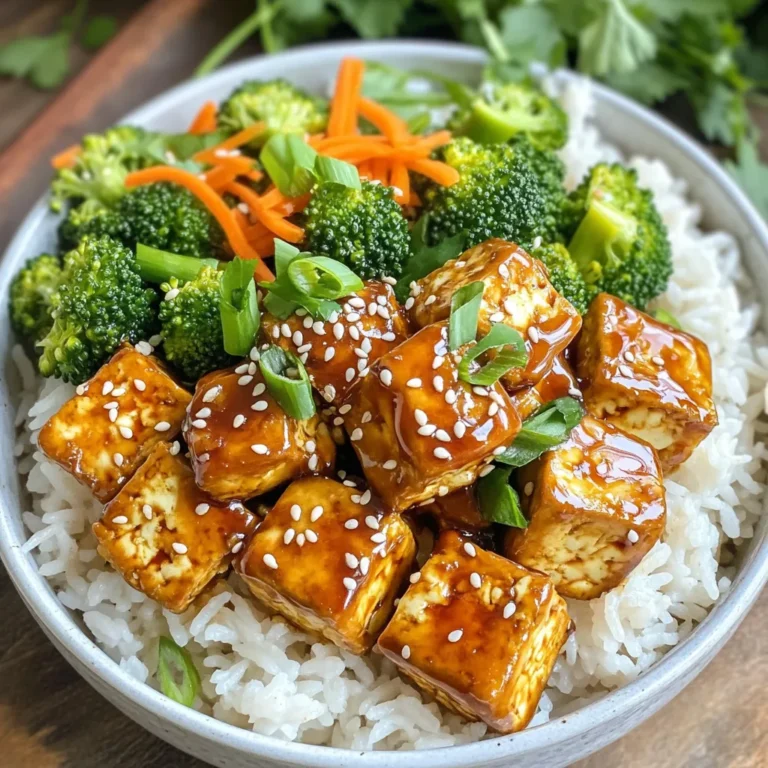 - Tofu: Wahl und Zubereitung Für diese Schalen empfehle ich festen Tofu. Er hat die beste Textur. Drücke den Tofu gut, um überschüssige Feuchtigkeit zu entfernen. Das hilft, die Marinade besser aufzunehmen. Würfle den Tofu in gleichmäßige Stücke. So garen sie gleichmäßig in der Luftfritteuse. - Sojasauce und Sesamöl: Geschmacksträger Sojasauce bringt Umami in die Schalen. Du kannst auch Tamari verwenden, wenn du glutenfrei bleiben möchtest. Sesamöl fügt ein nussiges Aroma hinzu. Kombiniere diese beiden für eine leckere Marinade. - Reis oder Quinoa: Alternativen und Zubereitung Jasminreis ist weich und aromatisch. Quinoa ist eine tolle, proteinreiche Alternative. Koche den Reis oder die Quinoa nach Packungsanleitung. Das gibt eine gute Basis für die Schalen. Verteile den gekochten Reis oder Quinoa gleichmäßig in den Schalen. Zuerst bereiten wir die Marinade vor. Mischen Sie in einer Schüssel: - 60 ml Sojasauce - 30 ml Sesamöl - 30 g brauner Zucker - 30 ml Reisessig - 15 g frisch geriebener Ingwer - 1 Zehe Knoblauch, fein gehackt Fügen Sie nun 400 g gewürfelten, gepressten Tofu hinzu. Rühren Sie vorsichtig um. Lassen Sie den Tofu 15 Minuten marinieren. So ziehen die Aromen gut ein. Nach der Marinade kommt die Speisestärke. Streuen Sie 15 g über den Tofu. Rühren Sie sanft, bis alle Stücke gleichmäßig bedeckt sind. Dies macht den Tofu schön knusprig beim Frittieren. Heizen Sie die Luftfritteuse auf 190 °C vor. Legen Sie die Tofuwürfel in einer einzigen Schicht in den Korb. Garzeit beträgt 15-20 Minuten. Schütteln Sie den Korb nach der Hälfte der Zeit. So bräunt der Tofu gleichmäßig und wird knusprig. Während der Tofu gart, kochen Sie 240 g Jasminreis oder Quinoa. Folgen Sie den Anweisungen auf der Packung. Lockern Sie den Reis nach dem Kochen auf und verteilen Sie ihn in Servierschalen. Legen Sie die gedämpften Brokkoliröschen und die geraspelten Karotten auf den Reis oder Quinoa. Sobald der Tofu fertig ist, geben Sie die Stücke darauf. Streuen Sie Sesamsamen und geschnittene Frühlingszwiebeln darüber. Frischen Koriander sorgt für den letzten Geschmacksakzent. Servieren Sie die Schalen warm. Genießen Sie Ihre Luftfritteuse Sesam Teriyaki Tofu Schalen mit etwas zusätzlicher Sojasauce. - Auswahl des richtigen Tofus: Wählen Sie festen oder extra festen Tofu. Fester Tofu hat eine bessere Textur für diese Schalen. Er hält die Marinade gut und wird knusprig. Extra fester Tofu ist noch fester und bietet einen tollen Biss. - Zurückdrücken des Tofus: Drücken Sie den Tofu vor der Verwendung. Wickeln Sie ihn in ein sauberes Tuch und legen Sie etwas Schweres darauf. Lassen Sie ihn 15 bis 30 Minuten stehen. Dies entfernt überschüssige Feuchtigkeit. So wird er beim Luftfrittieren knuspriger. - Anpassungen bei der Marinade: Variieren Sie die Marinade nach Ihrem Geschmack. Fügen Sie einen Spritzer Limettensaft hinzu für mehr Frische. Sie können auch etwas scharfe Sauce hinzufügen, wenn Sie es würziger mögen. - Verwendung von zusätzlichen Gewürzen: Experimentieren Sie mit verschiedenen Gewürzen. Koriander, Kreuzkümmel oder sogar Chili flocken können tolle Aromen bringen. Diese Gewürze verstärken die Geschmacksvielfalt der Schalen. - Tipps zum Reinigen der Luftfritteuse: Reinigen Sie die Luftfritteuse nach jedem Gebrauch. Lassen Sie sie abkühlen und wischen Sie sie mit einem feuchten Tuch ab. Entfernen Sie den Korb und waschen Sie ihn mit warmem Seifenwasser. - Häufige Fehler vermeiden: Vermeiden Sie es, den Korb zu überladen. Wenn Sie zu viel Tofu auf einmal kochen, wird er nicht gleichmäßig knusprig. Schütteln Sie den Korb während des Garens, um eine gleichmäßige Bräunung zu erreichen. {{image_4}} Für eine glutenfreie Option können Sie Tamari verwenden. Tamari ist eine spezielle Sojasauce ohne Weizen. Sie hat einen ähnlichen Geschmack wie Sojasauce, ist aber glutenfrei. Es ist eine tolle Wahl für Menschen mit Glutenunverträglichkeit. Reisessig ist ein weiterer wichtiger Teil der Marinade. Er gibt einen milden, süßen Geschmack. Wenn Sie keinen Reisessig haben, können Sie Apfelessig nutzen. Der Geschmack wird etwas anders, bleibt aber lecker. Sie können viele verschiedene Gemüsesorten in Ihren Schalen verwenden. Zucchini, Paprika oder sogar Spinat passen gut zu diesem Gericht. Diese Gemüse sind gesund und machen das Essen bunter. Für mehr Protein können Sie Bohnen oder Kichererbsen hinzufügen. Diese Hülsenfrüchte sind nahrhaft und machen das Gericht noch sättigender. Seien Sie kreativ mit Dressings! Eine einfache Vinaigrette aus Zitronensaft und Olivenöl passt gut. Sie können auch Erdnuss- oder Tahini-Dressings ausprobieren. Passen Sie Ihr Gemüse je nach Saison an. Im Frühling sind Spargel und Erbsen frisch. Im Sommer eignen sich Tomaten und Auberginen. Diese saisonalen Zutaten bringen neue Aromen. Verwenden Sie regionale Zutaten, wenn möglich. Regionale Produkte sind oft frischer und schmecken besser. Besuchen Sie lokale Märkte, um die besten Zutaten zu finden. Um die Luftfrittierte Teriyaki Tofu Schalen gut zu lagern, gibt es einige einfache Tipps. Du solltest die Reste in einem luftdichten Behälter aufbewahren. Das funktioniert am besten im Kühlschrank. So bleiben die Aromen frisch. Wenn du die Schalen länger aufbewahren möchtest, kannst du sie auch im Gefrierfach lagern. Die Haltbarkeit der Schalen variiert. Im Kühlschrank halten sie bis zu drei Tage. Im Gefrierfach sind sie bis zu drei Monate haltbar. Vergiss nicht, die Schalen vorher gut abzukühlen, bevor du sie einfrierst. So bleibt die Textur des Tofus besser erhalten. Wenn du die Schalen aufwärmen möchtest, gibt es einige Methoden, die die Textur bewahren. Du kannst die Reste in der Mikrowelle aufwärmen. Stelle sie in eine mikrowellengeeignete Schüssel und decke sie ab. So bleibt die Feuchtigkeit erhalten. Eine andere Methode ist, die Schalen in der Pfanne aufzuwärmen. Das gibt dem Tofu eine schöne, knusprige Textur zurück. Erhitze die Pfanne bei mittlerer Hitze und füge etwas Wasser hinzu. Decke die Pfanne ab, damit die Schalen gleichmäßig warm werden. Wenn du kreativ mit Resten sein möchtest, kannst du die Schalen auch für Wraps nutzen. Fülle Tortillas mit den Resten. Das ergibt einen leckeren Snack. Oder mische die Schalen mit einem Salat für eine frische Mahlzeit. Es dauert etwa 15 bis 20 Minuten, um Tofu in der Luftfritteuse zu garen. Bei 190 °C wird der Tofu schön knusprig. Ich schüttle den Korb in der Mitte der Zeit. So bräunt er gleichmäßig. Ja, du kannst die Marinade im Voraus zubereiten. Mische Sojasauce, Sesamöl, braunen Zucker, Reisessig, Ingwer und Knoblauch. Das spart Zeit und macht das Kochen einfacher. Marinierte Tofuwürfel kannst du bis zu 24 Stunden im Kühlschrank lagern. Ja, dieses Rezept kann glutenfrei sein. Verwende Tamari anstelle von Sojasauce. Achte darauf, dass alle anderen Zutaten glutenfrei sind. So kannst du die Schalen ohne Sorgen genießen. Du kannst viele Gemüsesorten verwenden. Brokkoli und Karotten sind toll, aber auch Paprika, Zucchini oder Spinat passen gut. Du kannst die Gemüsesorten nach deinem Geschmack und Saison auswählen. Das macht die Schalen vielseitig und bunt. Drücke den Tofu zuerst gut ab, um überschüssige Flüssigkeit zu entfernen. Schneide ihn dann in Würfel. So nimmt der Tofu die Marinade besser auf. Dies sorgt für mehr Geschmack in deinem Gericht. In diesem Artikel haben wir alle Schritte für köstliche Tofu-Schalen besprochen. Wir haben die wichtigsten Zutaten, wie Tofu und Marinade, behandelt. Außerdem gab es eine einfache Anleitung zur Zubereitung und viele nützliche Tipps. Den perfekten Tofu zu finden, ist erschwinglich und lecker, wenn man einige Tricks beachtet. Experimentiere mit saisonalem Gemüse und Variationen, um deine Schalen zu personalisieren. Mit diesen Informationen bist du bereit, großartige Tofu-Gerichte zu kreieren! Viel Spaß beim Ausprobieren!
