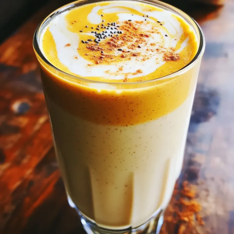 Dieser Smoothie hat viele leckere Zutaten. Hier sind die Hauptzutaten, die du brauchst: - 1 Tasse ungesüßte Mandelmilch - 1/2 Tasse Kürbispüree aus der Dose - 1 Portion Vanille-Protein-Pulver - 1 Esslöffel Ahornsirup (optional) - 1 Teelöffel Kürbiskuchengewürz - 1/2 Teelöffel Vanilleextrakt - 1/2 Banane (gefroren) - Eiswürfel (nach Bedarf) Du kannst verschiedene Milcharten wählen. Ungesüßte Mandelmilch ist leicht und gesund. Andere gute Optionen sind Hafermilch oder normale Milch. Wenn du es süßer magst, nutze Ahornsirup. Honig oder Agavensirup sind ebenfalls gute Alternativen. Um mehr Nährstoffe hinzuzufügen, empfehle ich Chiasamen. Sie sind klein, doch sehr nährstoffreich. Eine Esslöffel reicht aus. Auch Leinsamen sind eine gute Wahl. Sie geben dir noch mehr Ballaststoffe und Omega-3-Fettsäuren. Mit diesen Zutaten machst du einen köstlichen und gesunden Kürbis-Gewürz-Latte-Protein-Smoothie! Zuerst bereiten wir den Mixer vor. Nimm deinen Mixer und stelle ihn auf eine stabile Fläche. Jetzt kommen die Zutaten hinein. Du benötigst: - 1 Tasse ungesüßte Mandelmilch (oder Milch nach Wahl) - 1/2 Tasse Kürbispüree aus der Dose - 1 Portion Vanille-Protein-Pulver - 1 Esslöffel Ahornsirup (optional) - 1 Teelöffel Kürbiskuchengewürz - 1/2 Teelöffel Vanilleextrakt - 1/2 Banane (gefroren) - 1 Esslöffel Chiasamen (optional) - Eiswürfel (nach Bedarf) Gib all diese Zutaten in den Mixer. Achte darauf, dass du die gefrorene Banane und die Chiasamen hinzufügst, um die Cremigkeit und Nährstoffe zu erhöhen. Jetzt ist es Zeit, alles zu mixen. Schalte den Mixer auf hohe Geschwindigkeit. Mische alles, bis du eine samtige und glatte Konsistenz bekommst. Das dauert etwa 30 bis 60 Sekunden. Wenn der Smoothie zu dick aussieht, füge etwas Mandelmilch hinzu und mixe weiter. Wenn du den Smoothie probierst, kannst du die Süße anpassen. Füge nach Belieben mehr Ahornsirup hinzu. Wenn du einen dickeren Smoothie möchtest, füge einige Eiswürfel hinzu. Mixe erneut, bis die gewünschte Dicke erreicht ist. Du kannst auch mehr Früchte oder Chiasamen einfügen, um den Smoothie nahrhafter zu machen. Gieße den Smoothie in ein hohes Glas oder eine Schüssel. Mit etwas zusätzlichem Kürbiskuchengewürz kannst du ihn schön garnieren. Jetzt bist du bereit, deinen Kürbis-Gewürz-Latte-Protein-Smoothie zu genießen! Um den Kürbis-Gewürz-Latte-Protein-Smoothie gesünder zu machen, können Sie Chiasamen oder Leinsamen hinzufügen. Diese kleinen Samen sind reich an Ballaststoffen und Omega-3-Fettsäuren. Sie helfen auch, den Smoothie sämiger zu machen. Ein weiterer Trick ist, grünes Blattgemüse wie Spinat oder Grünkohl hineinzugeben. Sie schmecken gut und erhöhen den Nährwert. Frische Zutaten bieten oft mehr Geschmack und Nährstoffe. Wenn Sie frisches Kürbispüree verwenden, achten Sie darauf, dass es gut gekocht ist. Es ist wichtig, die Zutaten gut zu waschen. Konserven sind praktisch und schnell. Die Wahl hängt von Ihrer Zeit und Vorliebe ab. Wenn Sie frische Banane verwenden, wird der Smoothie cremiger. Um Zeit zu sparen, bereiten Sie die Zutaten im Voraus vor. Messen Sie alles am Abend vorher ab. Sie können auch die gefrorene Banane in kleine Stücke schneiden und in einer Tüte aufbewahren. Wenn alles bereit ist, dauert die Zubereitung nur fünf Minuten. Ein Hochleistungsmixer hilft auch, die Zubereitungszeit zu verkürzen. {{image_4}} Du kannst den Kürbis-Gewürz-Latte-Protein-Smoothie ganz einfach anpassen. Probiere verschiedene Früchte wie Mango oder Beeren. Diese bringen einen fruchtigen Geschmack. Für mehr Süße kannst du Honig oder Agavendicksaft verwenden. Wenn du Nüsse magst, füge Erdnussbutter oder Mandelbutter hinzu. Das gibt dem Smoothie einen tollen Geschmack und mehr Nährstoffe. Dieser Smoothie ist leicht vegan und glutenfrei zu machen. Verwende einfach ungesüßte Mandelmilch oder Hafermilch. Achte darauf, dass dein Proteinpulver pflanzlich ist. Viele Marken bieten glutenfreies Proteinpulver an. Dies ist ideal für Menschen mit Allergien oder speziellen Diäten. So kannst du den Genuss ohne Sorgen erleben. Es gibt viele Proteinpulver-Alternativen. Erbsenprotein ist eine gute Wahl für Veganer. Es hat einen hohen Proteingehalt und ist leicht verdaulich. Reisprotein ist eine weitere Option, die gut schmeckt. Beide sind glutenfrei. Wenn du auf tierische Produkte nicht verzichten willst, teste Molkenprotein. Es fördert den Muskelaufbau und das Sättigungsgefühl. So bleibst du länger satt. Wenn du Reste deines Kürbis-Gewürz-Latte-Protein-Smoothies hast, bewahre sie in einem luftdichten Behälter auf. Ein Glasgefäß ist ideal. So bleibt der Smoothie frisch und lecker. Achte darauf, den Behälter gut zu verschließen, um Luft zu vermeiden. Im Kühlschrank hält sich der Smoothie etwa 1 bis 2 Tage. Nach dieser Zeit kann der Geschmack nachlassen. Rühre ihn vor dem Trinken gut durch. Manchmal setzen sich die Zutaten ab. Wenn der Smoothie komisch riecht oder aussieht, entsorge ihn bitte. Einfrieren ist eine gute Option, wenn du mehrere Portionen machen möchtest. Gieße den Smoothie in Eiswürfelformen oder einen großen Behälter. So kannst du leicht Portionen entnehmen. Um den Smoothie aufzutauen, stelle ihn einfach in den Kühlschrank. Er wird langsam wieder cremig. Du kannst auch etwas frische Mandelmilch hinzufügen, wenn er zu dick wird. Ja, dieser Smoothie ist sehr gesund. Er enthält viel Protein durch das Proteinpulver. Das Kürbispüree bringt viele Vitamine und Ballaststoffe mit. Die Mandelmilch ist leicht und hat wenig Kalorien. Chiasamen fügen gesunde Fette hinzu. So ist der Smoothie eine gute Wahl für einen Snack oder ein Frühstück. Ja, du kannst das Rezept leicht anpassen. Wenn du mehr Eiweiß brauchst, füge einfach mehr Proteinpulver hinzu. Für mehr Ballaststoffe kannst du die Chiasamen erhöhen. Magst du es süßer? Dann gib mehr Ahornsirup dazu. Wenn du laktosefrei sein möchtest, benutze Pflanzenmilch. Sei kreativ und finde deine perfekte Mischung! Um den Smoothie für mehr Personen zu machen, verdopple einfach die Zutaten. Verwende zwei Tassen Mandelmilch und ein ganzes Kürbispüree. Denke daran, auch das Proteinpulver zu verdoppeln. Mixe alles gut und passe die Süße nach deinem Geschmack an. So kannst du den Smoothie mit Freunden oder der Familie teilen! Dieser Artikel hat die besten Zutaten für einen Kürbis-Gewürz-Latte-Protein-Smoothie vorgestellt. Ich habe auch erklärt, wie man ihn einfach zubereitet. Tipps zur Gesundhaltung und Variationen haben dir mehr Ideen gegeben. Denke daran, dass frische Zutaten oft besser sind als Konserven. Du kannst das Rezept nach deinem Geschmack anpassen. Es ist auch wichtig, den Smoothie richtig zu lagern. Der Genuss einer gesunden und leckeren Option ist jetzt einfach. Bereite deinen Smoothie bald zu!