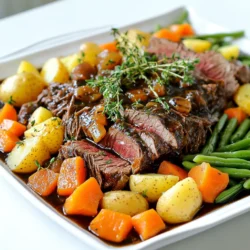 Slow Cooker Balsamic Beef Pot Roast Saftig und Zart