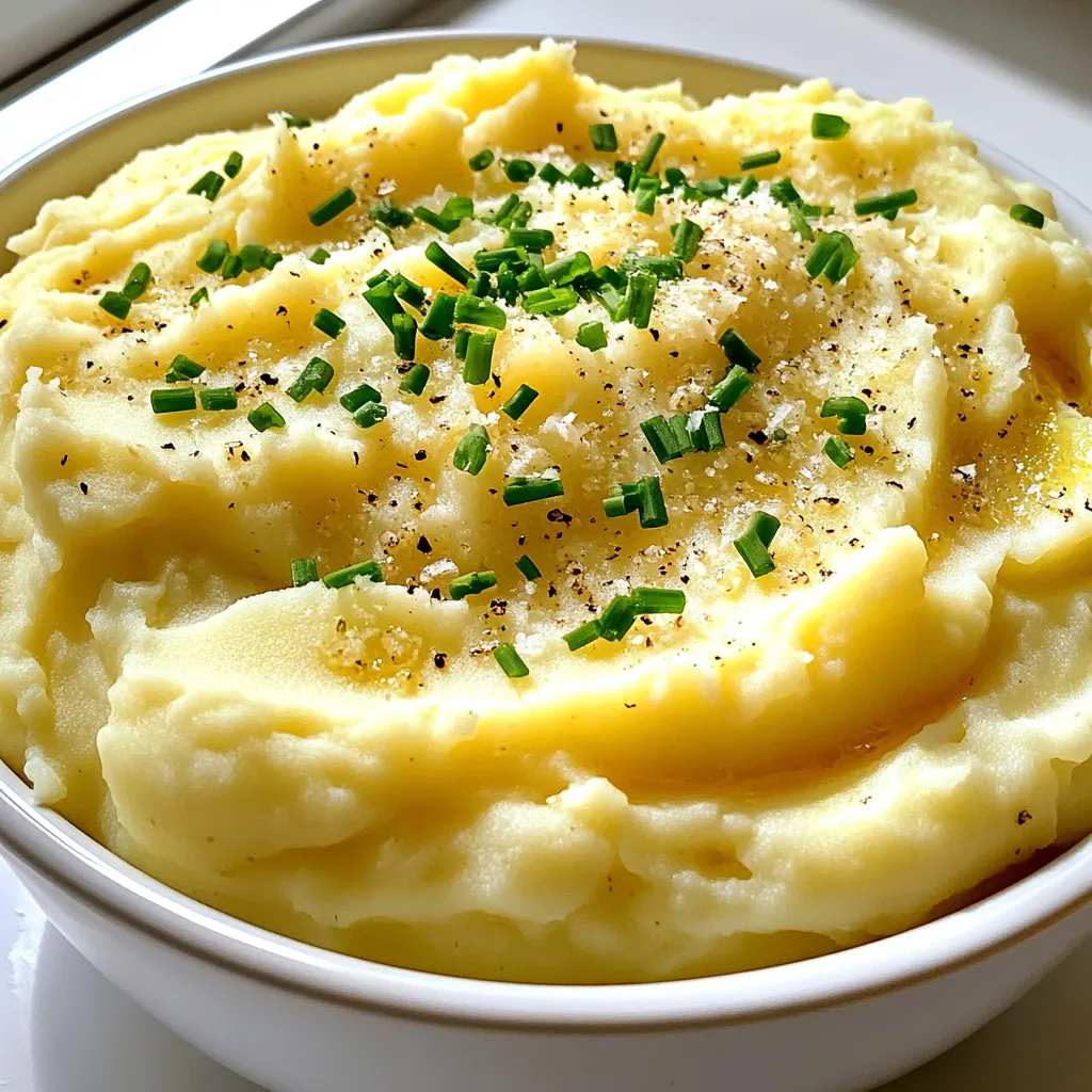 - 1,5 kg festkochende Kartoffeln - 240 ml Gemüsebrühe - 240 ml Schlagsahne - 6 Knoblauchzehen - 100 g geriebener Parmesan - 60 g ungesalzene Butter - Salz und Pfeffer nach Geschmack - Schnittlauch zum Garnieren Die Zutaten für Knoblauch Parmesan Kartoffelpüree sind einfach und frisch. Du beginnst mit 1,5 kg festkochenden Kartoffeln. Diese Kartoffeln sind perfekt für ein cremiges Püree. Du schälst sie und schneidest sie in Würfel. Dann kommen die Kartoffeln in den Slow Cooker. Für die Flüssigkeit mischst du 240 ml Gemüsebrühe mit 240 ml Schlagsahne. Diese Mischung gibt dem Püree eine tolle Cremigkeit. Der gehackte Knoblauch, sechs Zehen, sorgt für den starken Geschmack. Parmesan ist der nächste wichtige Teil. 100 g geriebener Parmesan machen das Püree würzig. Die 60 g ungesalzene Butter fügen eine schöne, reichhaltige Note hinzu. Denke daran, die Gewürze zu probieren. Salz und Pfeffer sind wichtig, um den Geschmack zu verbessern. Zum Schluss garnierst du das Püree mit frischem Schnittlauch. Dieser gibt einen schönen Farb- und Geschmacksakzent. - Zuerst schälen Sie 1,5 kg festkochende Kartoffeln. - Danach schneiden Sie die Kartoffeln in kleine Würfel. - Geben Sie die Kartoffeln in den Slow Cooker. - In einer Schüssel vermengen Sie 240 ml Gemüsebrühe mit 240 ml Schlagsahne. - Fügen Sie 6 fein gehackte Knoblauchzehen hinzu. - Geben Sie 60 g ungesalzene Butter in den Slow Cooker. - Würzen Sie die Mischung mit Salz und Pfeffer nach Geschmack. - Decken Sie den Slow Cooker ab und garen Sie die Mischung auf niedriger Stufe für 6 bis 8 Stunden. - Nach dem Garen stampfen Sie die Kartoffeln direkt im Slow Cooker. - Rühren Sie 100 g geriebenen Parmesan unter die Kartoffeln. - Schmecken Sie die Mischung ab und passen Sie die Würzung an. - Garnieren Sie das Püree mit fein gehacktem Schnittlauch und servieren Sie es warm. Um die beste Konsistenz für dein Kartoffelpüree zu bekommen, wähle die richtige Stufe deines Slow Cookers. Stelle ihn auf die niedrige Stufe. So garen die Kartoffeln gleichmäßig. Überlade den Slow Cooker nicht. Zu viele Kartoffeln können zu einer ungleichmäßigen Garung führen. Achte darauf, dass die Kartoffeln genügend Platz haben. Um den Geschmack zu verbessern, kannst du zusätzliche Kräuter oder Gewürze verwenden. Rosmarin oder Thymian passen gut. Auch gerösteter Knoblauch ist eine tolle Ergänzung. Röste den Knoblauch zuerst in etwas Öl, um seine Aromen zu verstärken. Füge ihn dann zur Mischung hinzu. Ein häufiger Fehler ist die falsche Menge an Flüssigkeit. Zu viel Flüssigkeit macht das Püree wässrig. Zu wenig Flüssigkeit lässt die Kartoffeln trocken. Achte also genau auf die Mengenangaben. Auch die Garzeiten sind wichtig. Lass die Kartoffeln nicht zu kurz oder zu lange garen. 6 bis 8 Stunden auf niedriger Stufe sind optimal. {{image_4}} Für den Käse gibt es viele Optionen. Du kannst Cheddar oder Gouda verwenden. Diese Käsesorten geben dem Püree einen tollen Geschmack. Wenn du es noch cremiger magst, füge etwas Frischkäse hinzu. Frischkäse macht das Püree noch reicher und glatter. Experimentiere mit verschiedenen Käsesorten, um deinen Favoriten zu finden. Möchtest du eine gesunde Version? Nutze fettarme Sahne und Butter. Das spart Kalorien, ohne den Geschmack zu verlieren. Eine weitere tolle Idee ist, Süßkartoffeln anstelle von normalen Kartoffeln zu verwenden. Süßkartoffeln sind nahrhaft und bieten eine süße Note. Diese Variante ist perfekt für alle, die auf ihre Ernährung achten. Wenn du vegetarisch kochen möchtest, tausche die Hühnerbrühe gegen Gemüsebrühe aus. Das sorgt für den nötigen Geschmack, ohne Fleisch zu verwenden. Du kannst auch zusätzliches Gemüse hinzufügen. Zum Beispiel Karotten oder Erbsen, um mehr Farbe und Nährstoffe zu bringen. Diese Zutaten machen das Püree noch gesünder. Lass die Knoblauch Parmesan Kartoffelpüree zuerst abkühlen. Wenn sie warm sind, können sie Dampf erzeugen. Nutze einen luftdichten Behälter, um sie aufzubewahren. So bleiben sie frisch und lecker. Stelle sicher, dass der Deckel fest sitzt. Die Mashed Potatoes bleiben im Kühlschrank etwa drei bis fünf Tage frisch. Achte darauf, sie gut verpackt zu halten. Wenn du eine längere Haltbarkeit möchtest, kannst du sie einfrieren. In einem luftdichten Behälter oder einem Gefrierbeutel halten sie sich bis zu drei Monate. Die besten Methoden zum Aufwärmen sind die Mikrowelle oder der Herd. Bei der Mikrowelle die Kartoffeln in einer Schüssel abdecken. So bleibt die Feuchtigkeit drin. Wenn du sie auf dem Herd erwärmst, füge etwas Sahne oder Brühe hinzu. Das hilft, die Kartoffeln feucht zu halten. Vermeide es, sie zu lange zu erhitzen. So bleiben sie cremig und lecker. Die Zubereitung dauert insgesamt etwa 6 bis 8 Stunden. Davon sind 15 Minuten für die Vorbereitung nötig. Du schälst die Kartoffeln, würfelst sie und gibst sie in den Slow Cooker. Dann vermischst du die Brühe, Sahne und Knoblauch in einer Schüssel. Das ist schnell erledigt. Die Garzeit ist die Hauptsache. Die Kartoffeln müssen auf niedriger Stufe 6 bis 8 Stunden garen, bis sie weich sind. Ja, du kannst das Rezept im Voraus machen. Bereite die Kartoffeln und die Flüssigmischung einen Tag vorher zu. Gib alles in den Slow Cooker und stelle ihn in den Kühlschrank. Am nächsten Tag musst du nur den Slow Cooker einschalten. So sparst du Zeit, wenn Gäste kommen oder du ein schnelles Abendessen brauchst. Knoblauch-Parmesan Kartoffelpüree passt gut zu vielen Gerichten. Du kannst es mit gegrilltem Hühnchen oder Fisch servieren. Auch zu Rindfleisch oder Gemüsegerichten ist es wunderbar. Eine frische Salatbeilage bringt einen tollen Kontrast. Du kannst sogar gebratenes Gemüse dazu reichen. Das macht das Essen bunt und lecker. Ja, du kannst deine eigenen Kräuter verwenden. Frischer Schnittlauch ist eine tolle Wahl. Auch Petersilie und Thymian passen gut. Wenn du etwas mehr Geschmack willst, probiere Rosmarin oder Oregano. Du kannst die Kräuter nach deinem Geschmack hinzufügen. So wird dein Kartoffelpüree ganz individuell und einzigartig. Dieses Rezept für Knoblauch-Parmesan Kartoffelpüree bietet eine einfache Zubereitung im Slow Cooker. Wir haben die Hauptzutaten, aromatischen Zusätze und Gewürze besprochen. Mit unseren Tipps und Variationen kannst du dein Gericht individuell gestalten. Denke daran, die Reste richtig aufzubewahren. So bleiben sie frisch. Ich hoffe, du findest Freude beim Ausprobieren und Genießen dieses leckeren Gerichts!
