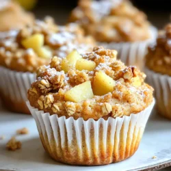 Für die Muffins benötigst du folgende Hauptzutaten: - 2 reife Birnen, geschält und gewürfelt - 1 ½ Tassen Weizenmehl - ½ Tasse brauner Zucker - ½ Tasse weißer Zucker - ½ Tasse ungesalzene Butter, weich - 2 große Eier - ¾ Tasse Buttermilch (oder ¾ Tasse Milch + 1 Esslöffel Essig) - 1 Teelöffel Vanilleextrakt - 1 Teelöffel Backpulver - ½ Teelöffel Natron - ½ Teelöffel Salz - 1 Teelöffel gemahlener Zimt - ½ Teelöffel gemahlene Muskatnuss - ¼ Teelöffel gemahlener Ingwer Diese Zutaten sorgen für einen feuchten Teig und einen tollen Geschmack. Für das köstliche Crumble-Topping brauchst du: - ½ Tasse Haferflocken - ¼ Tasse Mehl - ¼ Tasse braunen Zucker - 2 Esslöffel weiche Butter Das Topping gibt den Muffins eine knusprige Textur und einen süßen Kick. Du kannst die Muffins leicht anpassen. - Statt Birnen kannst du Äpfel oder Pflaumen verwenden. - Für eine glutenfreie Option nutze Mandeln oder Kokosmehl. - Füge Schokoladenstückchen oder getrocknete Früchte hinzu, um mehr Geschmack zu bringen. Diese Optionen helfen dir, die Muffins nach deinem Geschmack zu gestalten. Heize den Ofen auf 180°C vor. Lege ein Muffinblech mit Papierförmchen aus oder sprühe es mit Antihaftspray ein. Dies schützt die Muffins und erleichtert das Herausnehmen. Nimm eine große Schüssel. Gib die weiche Butter, den braunen Zucker und den weißen Zucker hinein. Rühre alles gut zusammen, bis die Mischung leicht und luftig ist. Das macht die Muffins schön fluffig. Jetzt kommen die Eier. Füge sie nacheinander hinzu und rühre jedes Ei gut unter. Danach gibst du die Buttermilch und den Vanilleextrakt dazu. Rühre, bis alles gut vermischt ist. Dies sorgt für einen tollen Geschmack. In einer anderen Schüssel mische das Mehl, Backpulver, Natron, Salz, Zimt, Muskatnuss und Ingwer. Rühre alles gut durch, damit die Gewürze gleichmäßig verteilt sind. Dies bringt den besonderen Geschmack in die Muffins. Jetzt kommen die gewürfelten Birnen. Füge sie vorsichtig zum Teig hinzu. Wenn du Walnüsse magst, kannst du sie auch jetzt hinzufügen. Falten ist wichtig, damit die Birnen nicht zerdrückt werden. Für das Crumble-Topping mische die Haferflocken, ¼ Tasse Mehl, ¼ Tasse braunen Zucker und 2 Esslöffel weiche Butter in einer kleinen Schüssel. Rühre, bis die Mischung krümelig wird. Fülle den Muffinteig in die Förmchen, sodass sie etwa ¾ voll sind. Bestreue sie mit dem Crumble-Topping. Backe die Muffins 20-25 Minuten lang. Sie sind fertig, wenn ein Zahnstocher sauber herauskommt. Lass die Muffins 5 Minuten im Blech abkühlen, bevor du sie auf ein Kuchengitter legst. Um die perfekten Muffins zu backen, sind einige Tipps wichtig. Zuerst, verwenden Sie frische Zutaten. Reife Birnen bringen viel Geschmack. Messen Sie Ihre Zutaten genau. Zu viel Mehl macht die Muffins trocken. Rühren Sie den Teig nur kurz. Zu viel Rühren führt zu zähen Muffins. Füllen Sie die Förmchen nur drei Viertel voll. So haben die Muffins Platz zum Aufgehen. Um die Muffins saftig zu halten, ist die Buttermilch entscheidend. Sie sorgt für Feuchtigkeit. Verwenden Sie auch reife Birnen. Diese fügen Saftigkeit hinzu. Lagern Sie die Muffins in einem luftdichten Behälter. So bleibt die Feuchtigkeit erhalten. Ein weiteres Geheimnis ist, die Muffins nicht zu lange zu backen. Prüfen Sie sie nach 20 Minuten. Ein Zahnstocher sollte sauber herauskommen. Wenn er noch Teig hat, backen Sie sie etwas länger. Fertige Muffins sind goldbraun und fest an den Rändern. Drücken Sie leicht auf die Oberseite. Sie sollte zurückspringen. Ein Zahnstocher ist der beste Test. Stecken Sie ihn in die Mitte. Wenn er sauber herauskommt, sind die Muffins fertig. Lassen Sie sie im Blech für 5 Minuten abkühlen. Danach auf ein Kuchengitter legen. So kühlen sie gleichmäßig und bleiben fluffig. {{image_4}} Für diese Muffins sind Birnen großartig, aber du kannst auch andere Früchte nehmen. Äpfel sind eine gute Wahl. Sie geben eine süße und saftige Note. Auch Pfirsiche oder Beeren passen gut. Achte darauf, die Früchte klein zu schneiden. So backen sie gleichmäßig. Mischst du verschiedene Früchte, bekommst du spannende Geschmackskombinationen. Wenn du vegane Muffins machen willst, ersetze die Eier durch Apfelmus oder Leinsamen. Nutze pflanzliche Butter oder Kokosöl. Für glutenfreie Muffins wähle glutenfreies Mehl. Oft funktioniert eine Mischung aus Reis- und Mandelmehl gut. Achte darauf, Backpulver und Natron sind glutenfrei. So kannst du diese Muffins genießen, egal welche Diät du folgst. Um mehr Geschmack zu bekommen, füge Nüsse oder Samen hinzu. Gehackte Walnüsse geben einen tollen Crunch. Du kannst auch Schokoladenstückchen verwenden, wenn du es süßer magst. Gewürze wie Nelken oder Kardamom bringen einen besonderen Kick. Auch Zesten von Zitrusfrüchten sind lecker und frisch. Experimentiere mit verschiedenen Zutaten, um deine perfekte Mischung zu finden. Um die Frische Ihrer Muffins zu bewahren, lagern Sie sie in einem luftdichten Behälter. Sie sollten die Muffins bei Raumtemperatur aufbewahren. Vermeiden Sie es, sie im Kühlschrank zu lagern, da dies die Textur beeinträchtigen kann. Die Muffins sind so bis zu drei Tage haltbar. Wenn Sie sie länger aufbewahren möchten, sollten Sie eine andere Methode wählen. Für längere Haltbarkeit können Sie die Muffins einfrieren. Lassen Sie sie zuerst vollständig abkühlen. Wickeln Sie jeden Muffin in Frischhaltefolie und legen Sie sie dann in einen Gefrierbeutel. So bleiben sie bis zu drei Monate frisch. Vergessen Sie nicht, das Datum auf den Beutel zu schreiben, um die Übersicht zu behalten. Um die Muffins wieder aufzuwärmen, nehmen Sie sie aus dem Gefrierbeutel. Lassen Sie sie bei Raumtemperatur auftauen. Sie können die Muffins dann im Ofen bei 150°C für etwa 10 Minuten aufwärmen. Alternativ können Sie die Muffins auch in der Mikrowelle für 15-20 Sekunden erwärmen. So schmecken sie fast wie frisch gebacken! Die Muffins bleiben frisch für drei bis fünf Tage. Lagern Sie sie in einem luftdichten Behälter. Dadurch bleibt die Feuchtigkeit erhalten. Sie können die Muffins auch im Kühlschrank aufbewahren, aber das kann die Textur verändern. Ja, Sie können Birnen durch Äpfel oder Pfirsiche ersetzen. Diese Früchte passen gut zu den Gewürzen. Achten Sie darauf, die Frucht in kleine Stücke zu schneiden. So bleibt der Teig gleichmäßig feucht. Wenn der Teig zu trocken ist, fügen Sie etwas mehr Buttermilch hinzu. Beginnen Sie mit einem Esslöffel und mischen Sie gut. Überprüfen Sie die Konsistenz, bevor Sie mehr hinzufügen. Der Teig sollte feucht, aber nicht flüssig sein. Sie können Nüsse oder Schokolade hinzufügen. Zartbittere Schokolade passt gut zu den Gewürzen. Auch ein wenig Zimt oder Vanille im Crumble-Topping macht sie interessanter. Experimentieren Sie mit verschiedenen Zutaten und finden Sie Ihre Lieblingskombination! Du hast nun alle Schritte und Tipps für leckere Muffins mit Birnen und Walnüssen. Von den Zutaten bis zur Aufbewahrung – alles ist hier. Denke daran, dass Variationen deinen Muffins neuen Schwung geben. Probiere andere Früchte oder spezielle Extras aus. Diese kleinen Küchenspecials sind einfach und köstlich. Wenn du diese Tipps befolgst, gelingen dir perfekte Muffins. Ich hoffe, du hast viel Spaß beim Backen und Genießen!