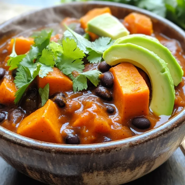 Für das süß-würzige Chili brauchst du: - 2 mittelgroße Süßkartoffeln, geschält und gewürfelt - 1 Dose (425 g) schwarze Bohnen, abgetropft und gespült - 1 Dose (425 g) gewürfelte Tomaten (mit Saft) - 240 ml Gemüsebrühe - 1 mittelgroße Zwiebel, gewürfelt - 2 Knoblauchzehen, gehackt - 1 Paprika (nach Wahl), gewürfelt - 1 Esslöffel Chilipulver - 1 Teelöffel Kreuzkümmel - 1 Teelöffel geräuchertes Paprikapulver - ½ Teelöffel Cayennepfeffer (nach Geschmack anpassen) - Salz und Pfeffer nach Geschmack - 1 Esslöffel Olivenöl - optionale Toppings: Avocadoscheiben, gehackter Koriander, geriebener Käse oder Limettenspalten Wenn du frische Zutaten wählst, achte auf die Farben und die Textur. Die Süßkartoffeln sollten fest und ohne Flecken sein. Wähle Bohnen aus, die gut abgerundet sind und glänzen. Frische Zwiebeln sollten keine dunklen Stellen haben. Die Paprika kann rot, grün oder gelb sein, aber sie sollte knackig und fest sein. Such auch nach reifen Tomaten. Sie sollten fest, aber leicht druckempfindlich sein. Wenn du die Möglichkeit hast, kaufe lokale Produkte. Sie sind oft frischer und voller Geschmack. Toppings machen dein Chili noch besser. Avocadoscheiben bringen Cremigkeit. Sie sind gesund und köstlich. Hacke frischen Koriander darüber für einen frischen Geschmack. Geriebener Käse fügt eine leckere, salzige Note hinzu. Limettenspalten geben einen spritzigen Kick. Experimentiere mit den Toppings, um dein Chili zu personalisieren. Beginne mit der Vorbereitung der Zutaten. Du benötigst zwei mittelgroße Süßkartoffeln. Schäle sie und schneide sie in kleine Würfel. Die Süßkartoffeln sind die Basis des Chilis. Sie geben eine süße Note und machen das Gericht nahrhaft. Nimm dann eine Dose schwarze Bohnen. Diese Bohnen sind proteinreich und geben dem Chili eine schöne Textur. Schütte sie ab und spüle sie gut unter Wasser. Für die Aromen brauchst du auch eine Dose gewürfelte Tomaten. Sie bringen Geschmack und Farbe ins Gericht. Achte darauf, die Tomaten mit ihrem Saft zu verwenden. Schneide eine mittelgroße Zwiebel und eine Paprika in kleine Stücke. Diese beiden Zutaten bringen viel Geschmack. Hacke auch zwei Knoblauchzehen fein. Sie werden das Chili aromatisch machen. Bereite die Gewürze vor. Du brauchst Chilipulver, Kreuzkümmel, geräuchertes Paprikapulver und Cayennepfeffer. Diese Gewürze geben dem Chili seine Würze. Denke daran, auch Salz und Pfeffer bereitzuhalten. Jetzt geht es an die Zubereitung im Slow Cooker. Erhitze einen Esslöffel Olivenöl in einer Pfanne. Füge die gewürfelte Zwiebel und die Paprika hinzu. Koche sie für etwa fünf Minuten, bis sie weich sind. Rühre den Knoblauch ein und lasse ihn eine weitere Minute braten. Lege dann die Süßkartoffelwürfel gleichmäßig auf den Boden des Slow Cookers. Das ist die erste Schicht. Danach kommt die Zwiebel-Paprika-Mischung darauf. Nun füge die schwarzen Bohnen und die gewürfelten Tomaten hinzu. Gieße die Gemüsebrühe darüber und streue die Gewürze dazu. Rühre alles vorsichtig um, damit sich die Zutaten gut vermengen. Decke den Slow Cooker ab. Stelle ihn auf Niedrig für 6-8 Stunden oder auf Hoch für 3-4 Stunden ein. Das Chili ist fertig, wenn die Süßkartoffeln weich sind. Wenn das Chili fertig ist, probiere es unbedingt. Passt die Gewürze nach deinem Geschmack an. Vielleicht magst du es schärfer? Dann füge mehr Cayennepfeffer hinzu. Wenn du ein dickeres Chili möchtest, lasse es in den letzten 30 Minuten ohne Deckel weiterkochen. So verdampft etwas Flüssigkeit. Serviere das Chili heiß. Garniere es mit frischen Avocadoscheiben, gehacktem Koriander oder Limettenspalten. Diese Toppings bringen zusätzlichen Geschmack. Die Nutzung eines Slow Cookers ist einfach und macht das Kochen angenehm. Hier sind einige Tipps, die dir helfen: - Schichte die Zutaten: Lege die festeren Zutaten wie Süßkartoffeln zuerst hinein. So garen sie gleichmäßig. - Vermeide das Öffnen des Deckels: Jedes Mal, wenn du den Deckel öffnest, entweicht Wärme. Lass ihn geschlossen, um die Kochzeit nicht zu verlängern. - Nutze hochwertige Brühe: Eine gute Gemüsebrühe macht den Geschmack intensiver. Wenn du ein dickeres Chili magst, gibt es einfache Tricks: - Lass es ohne Deckel kochen: In den letzten 30 Minuten kannst du den Deckel abnehmen. So verdampft die Flüssigkeit und das Chili wird dicker. - Zerkleinerte Bohnen hinzufügen: Ein paar Bohnen mit einer Gabel zerdrücken, gibt dem Chili mehr Textur und Dicke. - Zusätzliche Süßkartoffeln: Mehr Süßkartoffeln bringen zusätzliche Stärke, die das Chili bindet. Überkochen kann ein Problem sein. Hier sind einige Tipps, um das zu verhindern: - Richtige Temperatur wählen: Stelle den Slow Cooker auf niedrig, wenn du über einen langen Zeitraum kochst. Hoch ist für kürzere Zeiten. - Achte auf die Flüssigkeit: Wenn du mehr Gemüse oder Brühe hinzufügst, achte darauf, nicht zu viel Flüssigkeit zu geben. - Regelmäßig prüfen: Wenn das Chili fast fertig ist, schau regelmäßig nach. So kannst du die Konsistenz besser steuern. {{image_4}} Dieses Chili ist von Natur aus vegan und glutenfrei. Die Süßkartoffeln und schwarzen Bohnen bieten gesunde Nährstoffe. Du kannst sicher sein, dass es für alle geeignet ist. Wenn du glutenfreie Brühe verwendest, bleibt das Gericht glutenfrei. Achte nur darauf, dass alle Zutaten, die du verwendest, keine Gluten enthalten. Experimentiere mit verschiedenen Gemüsesorten. Du kannst Zucchini, Karotten oder Spinat hinzufügen. Schneide sie klein, damit sie gleichmäßig garen. Diese Optionen bringen mehr Geschmack und Nährstoffe. Sie machen das Chili noch bunter und schmackhafter. Wenn du mehr Protein willst, füge Hühnchen oder Tofu hinzu. Für Hühnchen: Verwende Hühnerbrust und schneide sie in Stücke. Gib sie einfach in den Slow Cooker. Für Tofu: Nimm festen Tofu und schneide ihn in Würfel. Brate ihn vorher an, um mehr Geschmack zu bekommen. Beide Optionen machen das Chili sättigender und leckerer. Um dein Chili frisch zu halten, solltest du es in einem luftdichten Behälter aufbewahren. Das schützt vor Gerüchen und Feuchtigkeit. Du kannst es auch in Portionen aufteilen. So bleibt es länger frisch und du hast immer eine schnelle Mahlzeit parat. Lass das Chili zuerst auf Raumtemperatur abkühlen, bevor du es in den Kühlschrank stellst. Wenn du das Chili einfrieren möchtest, verwende gefrierfeste Behälter. Fülle das Chili bis zur Oberkante, um Platz für die Ausdehnung zu lassen. Du kannst es bis zu drei Monate im Gefrierfach aufbewahren. Zum Wiederaufwärmen, lass es über Nacht im Kühlschrank auftauen. Erhitze es dann in einem Topf oder in der Mikrowelle. Füge eventuell etwas Brühe hinzu, damit es nicht zu trocken wird. Im Kühlschrank hält sich das Chili etwa 4 bis 5 Tage. Stelle sicher, dass der Behälter gut verschlossen ist. Wenn das Chili einen seltsamen Geruch oder eine Veränderung der Farbe hat, solltest du es entsorgen. Es ist immer besser, auf Nummer sicher zu gehen. So kannst du sicher sein, dass du dein Chili weiterhin genießen kannst! Ja, du kannst Trockenbohnen verwenden. Du musst sie jedoch zuerst einweichen und kochen. Das dauert länger als bei Dosenbohnen. Weiche die Bohnen über Nacht in Wasser ein. Am nächsten Tag koche sie, bis sie weich sind. Danach kannst du sie im Chili verwenden. Die Schärfe hängt vom Cayennepfeffer ab. Mit ½ Teelöffel ist das Chili mild bis mittel. Wenn du es schärfer magst, füge mehr hinzu. Du kannst auch frische Chilis verwenden. Probiere das Chili nach dem Kochen und passe die Schärfe nach deinem Geschmack an. Ja, dieses Chili eignet sich hervorragend für Meal Prep. Es bleibt gut im Kühlschrank. Du kannst es auch einfrieren. Portioniere es in Behältern. So hast du immer eine schnelle, gesunde Mahlzeit bereit. Erwärme es einfach in der Mikrowelle oder auf dem Herd. Mit diesen Tipps und Schritten bereitest du ein großartiges Chili zu. Zuerst wählst du frische Zutaten aus und bereitest sie sorgfältig vor. Dann kochst du alles im Slow Cooker, um den besten Geschmack zu erzielen. Experimentiere mit Variationen, um dein Chili zu personalisieren. Denk daran, dass gutes Chili gut gelagert werden muss, um frisch zu bleiben. Befolge diese Ratschläge, um jedes Mal ein perfektes Ergebnis zu erzielen. Viel Spaß beim Kochen und Genießen!