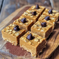 Um die besten No-Bake Erdnussbutter-Hafer-Riegel mit Schokolade zu machen, brauchst du folgende Zutaten: - 1 Tasse Haferflocken (ungeflockt) - 1 Tasse natürliche, cremige Erdnussbutter - 1/2 Tasse Honig oder Ahornsirup - 1/2 Tasse Schokoladenstückchen (dunkel oder halbsüß) - 1/4 Tasse Chiasamen (optional) - 1/2 Teelöffel Vanilleextrakt - Eine Prise Salz Diese Zutaten sorgen für einen leckeren Geschmack und eine tolle Textur. Es gibt viele Möglichkeiten, die Riegel gesünder zu machen. Du kannst: - Haferflocken durch glutenfreie Haferflocken ersetzen. - Honig mit Agavendicksaft oder Kokosblütenzucker tauschen. - Chiasamen durch Leinsamen ersetzen. - Nüsse oder getrocknete Früchte hinzufügen für mehr Nährstoffe. Diese Optionen geben dir mehr Flexibilität bei der Zubereitung. Die Wahl der Erdnussbutter ist wichtig. Hier sind einige Tipps: - Wähle natürliche Erdnussbutter ohne Zuckerzusatz. - Achte auf eine cremige Konsistenz, die sich gut vermengen lässt. - Prüfe die Zutatenliste. Sie sollte nur Erdnüsse und eventuell Salz enthalten. - Versuche verschiedene Marken, um deinen Favoriten zu finden. Die richtige Erdnussbutter macht den Riegel noch besser! Zuerst müssen wir die Zutaten bereitstellen. Du brauchst: - 1 Tasse Haferflocken (ungeflockt) - 1 Tasse natürliche, cremige Erdnussbutter - 1/2 Tasse Honig oder Ahornsirup - 1/2 Tasse Schokoladenstückchen (dunkel oder halbsüß) - 1/4 Tasse Chiasamen (optional) - 1/2 Teelöffel Vanilleextrakt - Eine Prise Salz Mische die Haferflocken, die Chiasamen und das Salz in einer großen Schüssel. Dies sorgt dafür, dass alle trockenen Zutaten gut vermischt sind. Jetzt kommst du zu den feuchten Zutaten. Nimm eine mikrowellengeeignete Schüssel und gib die Erdnussbutter und den Honig (oder Ahornsirup) hinein. Erhitze die Mischung in der Mikrowelle für 30 Sekunden bis 1 Minute. Achte darauf, dass sie warm und gut umrührbar ist. Rühre dann den Vanilleextrakt ein. Gieße die warme Erdnussbuttermischung über die trockenen Zutaten. Mische alles gründlich mit einem Spatel oder Holzlöffel. Achte darauf, dass die Haferflocken gleichmäßig benetzt sind. Jetzt kommen die Schokoladenstückchen hinzu. Hebe sie vorsichtig unter die Mischung. Fette eine 20x20 cm große Backform ein oder lege sie mit Backpapier aus. Übertrage die Mischung in die Form und drücke sie gleichmäßig fest. Streue die restlichen Schokoladenstückchen oben drauf und drücke sie leicht ein. Stelle die Form für 1-2 Stunden in den Kühlschrank. Nach dem Festwerden kannst du die Riegel herausnehmen und in Quadrate oder Rechtecke schneiden. Genieß die Riegel! Ein häufiger Fehler ist, die Mischung nicht gut zu vermengen. Wenn die Haferflocken nicht gleichmäßig benetzt sind, wird die Textur ungleichmäßig. Achte darauf, dass du die Erdnussbutter gut erwärmst, damit sie flüssig wird. Das hilft beim Mischen. Ein weiterer Fehler ist, die Riegel nicht fest genug in die Form zu drücken. Dadurch werden sie brüchig. Nimm dir Zeit, um alles gut zu pressen. Du kannst die Riegel ganz nach deinem Geschmack anpassen. Füge getrocknete Früchte wie Cranberries oder Rosinen hinzu, um einen fruchtigen Akzent zu setzen. Für einen nussigen Crunch, füge gehackte Nüsse wie Mandeln oder Walnüsse hinzu. Wenn du es schokoladiger magst, probiere verschiedene Schokoladenstückchen oder sogar Kakaopulver aus. Die Möglichkeiten sind endlos und machen deine Riegel einzigartig. Die richtige Konsistenz ist wichtig für den perfekten Biss. Achte darauf, dass die Mischung nicht zu trocken ist. Wenn es zu krümelig aussieht, füge etwas mehr Honig oder Erdnussbutter hinzu. Umgekehrt, wenn die Mischung zu feucht ist, kannst du mehr Haferflocken einstreuen. Der Kühlschrank spielt auch eine Rolle. Lass die Riegel mindestens zwei Stunden fest werden, damit sie die richtige Festigkeit bekommen. {{image_4}} Wenn Sie mehr Protein hinzufügen möchten, gibt es viele Optionen. Sie können Proteinpulver in die Mischung geben. Ein bis zwei Esslöffel reichen oft aus. Alternativ können Sie auch ungesüßte Erdnussbutter oder Mandelbutter verwenden. Diese Optionen erhöhen den Proteingehalt ohne zu viel Süße. Auch Chiasamen sind eine gute Wahl. Sie bringen nicht nur Protein, sondern auch Ballaststoffe mit. Für Allergien gibt es viele Anpassungen. Wenn jemand Erdnüsse nicht verträgt, nutzen Sie Cashew- oder Sonnenblumenbutter. Beide geben einen tollen Geschmack. Bei Glutenunverträglichkeit ersetzen Sie die Haferflocken durch glutenfreie Varianten. Achten Sie darauf, dass alle Zutaten als glutenfrei gekennzeichnet sind. So können alle sicher genießen. Für einen nussfreien Snack verwenden Sie einfach Kokosraspeln. Diese geben eine süße Note und sind ebenfalls lecker. Honig ist nicht die einzige Option. Sie können auch Agavendicksaft oder Ahornsirup verwenden. Beide sind flüssig und süß. Wenn Sie weniger Zucker möchten, probieren Sie Erythrit oder Stevia. Diese sind kalorienarm und süßen gut. Achten Sie darauf, die Menge anzupassen, da sie oft süßer sind als Honig. Es ist wichtig, den richtigen Süßstoff für Ihren Geschmack zu wählen. Um die No-Bake Erdnussbutter-Hafer-Riegel frisch zu halten, bewahre sie in einem luftdichten Behälter auf. Ein Glasbehälter oder eine Plastikbox funktionieren gut. Achte darauf, dass die Riegel nicht direkt der Luft ausgesetzt sind. Im Kühlschrank halten die Riegel bis zu einer Woche. Sie bleiben weich und lecker. Achte darauf, die Riegel gut verpackt zu lagern, damit sie nicht austrocknen oder Gerüche aufnehmen. Wenn du die Riegel länger aufbewahren möchtest, friere sie ein. Schneide sie in Stücke und lege sie in einen gefrierfesten Beutel. So halten sie sich bis zu drei Monate. Zum Auftauen, lasse sie einfach bei Raumtemperatur stehen oder lege sie in den Kühlschrank. Ja, No-Bake Erdnussbutter-Hafer-Riegel sind eine gesunde Wahl. Sie enthalten natürliche Zutaten wie Haferflocken, Erdnussbutter und Honig. Diese Riegel bieten Ballaststoffe und gesunde Fette. Die enthaltenen Chiasamen geben zusätzlich Omega-3-Fettsäuren. Diese Riegel sind perfekt als Snack oder schneller Energieschub. Ja, du kannst die Erdnussbutter ersetzen. Probiere Mandelbutter oder Cashewbutter. Diese Alternativen haben ähnliche Texturen und Nährstoffe. Achte darauf, dass sie cremig sind, damit die Riegel gut zusammenhalten. Bei Nussallergien kannst du Sonnenblumenkernbutter verwenden. Diese schmeckt auch gut und ist nussfrei. Die Riegel halten im Kühlschrank etwa eine Woche frisch. Lagere sie in einem luftdichten Behälter. So bleiben sie weich und lecker. Wenn du sie länger aufbewahren möchtest, friere sie ein. So kannst du sie bis zu drei Monate genießen. In diesem Artikel haben wir die wichtigsten Punkte zur Herstellung von gesunden No-Bake Riegeln behandelt. Wir haben eine detaillierte Zutatenliste besprochen und Tipps zur Auswahl der besten Erdnussbutter gegeben. Außerdem haben wir eine Schritt-für-Schritt-Anleitung gegeben, um Ihnen das Mischen und Formen zu erleichtern. Erinnern Sie sich auch an beliebte Varianten und wie Sie Fehler vermeiden können. Nutzen Sie diese Tipps, um leckere und nahrhafte Riegel zu genießen. Sie sind einfach zuzubereiten und können ganz nach Ihrem Geschmack angepasst werden. Viel Spaß beim Ausprobieren!