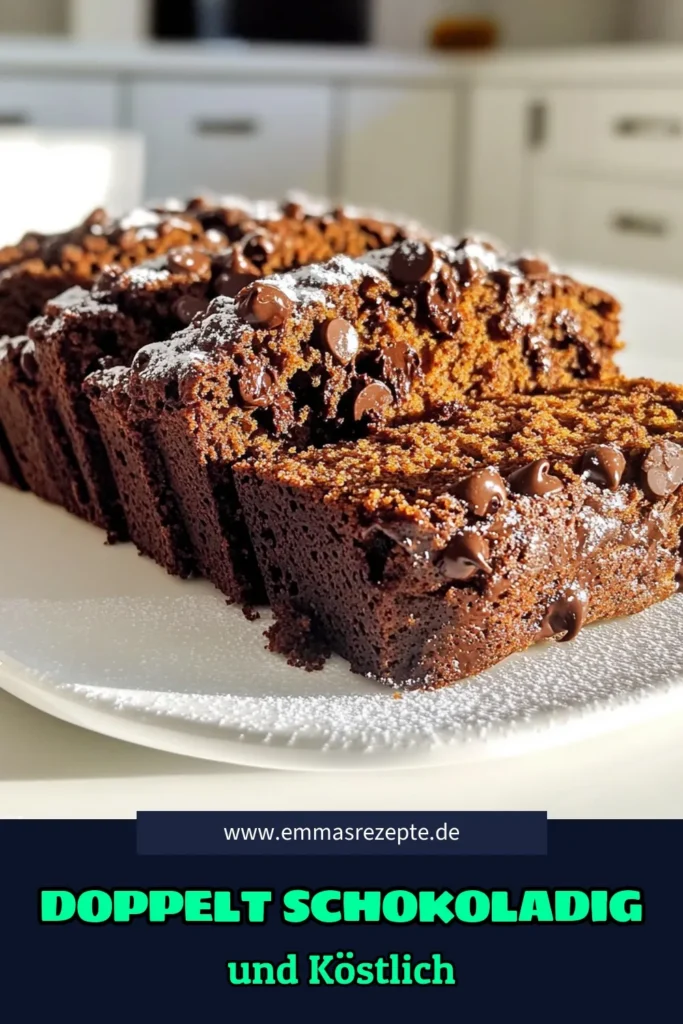 Erlebe den ultimativen Genuss mit unserem doppelt schokoladigen Kürbisbrot! Diese köstliche Rezeptkombination aus Kürbispüree und zartem Kakao wird deine Geschmacksnerven verwöhnen. Ideal für herbstliche Nachmittage oder als süßes Frühstück. Bereite es in nur 1 Stunde 15 Minuten zu und genieße es warm mit Frischkäse oder Butter! Klicke jetzt, um das Rezept zu entdecken und deinen eigenen ganz besonderen Leckerbissen zu kreieren! #Kürbisbrot #Schokoladenliebe #Backen #Herbstrezepte