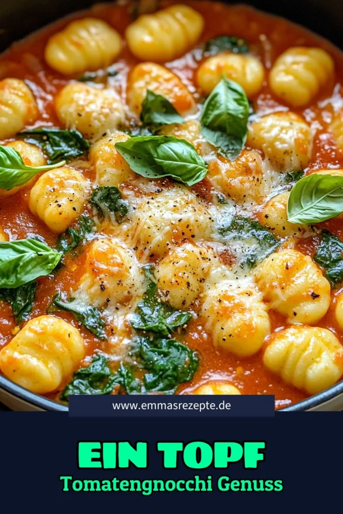 Entdecke das köstliche Rezept für One Pot Tomatengnocchi mit Spinat! In nur 20 Minuten kreierst du ein schnelles und einfaches Gericht, das perfekt für jede Gelegenheit ist. Mit frischen Zutaten und unwiderstehlichem Geschmack wird dieses Rezept garantiert zum neuen Liebling. Klicke jetzt, um die vollständige Anleitung zu entdecken und deinen Küchenzauber zu entfalten! #Tomatengnocchi #Kochrezepte #EinfacheRezepte #SchnellUndLecker