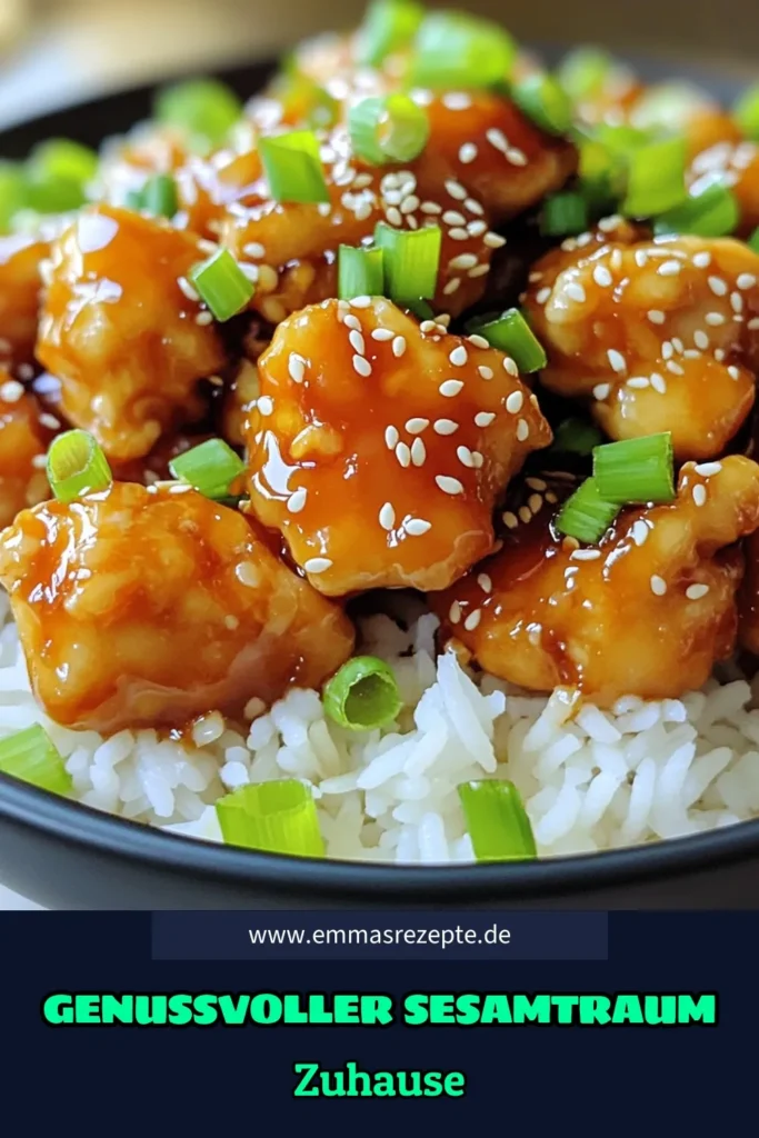 Entdecke das Rezept für Besser als Takeout Sesam-Hühnchen, das deine Geschmacksknospen verwöhnen wird! Dieses köstliche Gericht ist einfach zuzubereiten und perfekt für ein schnelles Abendessen. Mit zarten Hühnerstücken, würzigem Ingwer und einer süßen Sesamsauce ist es ein echter Genuss. Klicke durch, um die Schritt-für-Schritt-Anleitung zu sehen und dich inspirieren zu lassen! #SesamHühnchen #Kochen #Rezepte #EssenGenießen