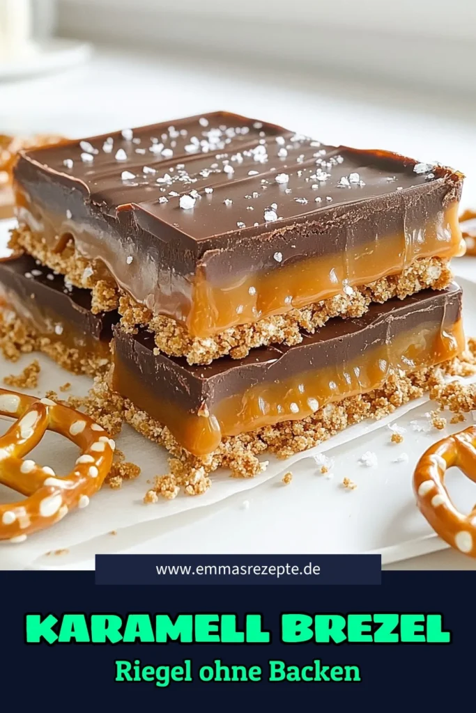 Entdecken Sie das süchtig machende Rezept für No-Bake Salz-Karamell-Brezel-Riegel! Diese köstlichen Riegel kombinieren salzige Mini-Brezel, cremige Karamellsauce und zartschmelzende Schokolade zu einem unwiderstehlichen Genuss. Perfekt für jede Gelegenheit, benötigen sie nur 15 Minuten Vorbereitungszeit! Klicken Sie auf den Link, um das vollständige Rezept und Tipps zur Präsentation zu sehen. #NoBake #SalzKaramell #BrezelRiegel #DessertRezept