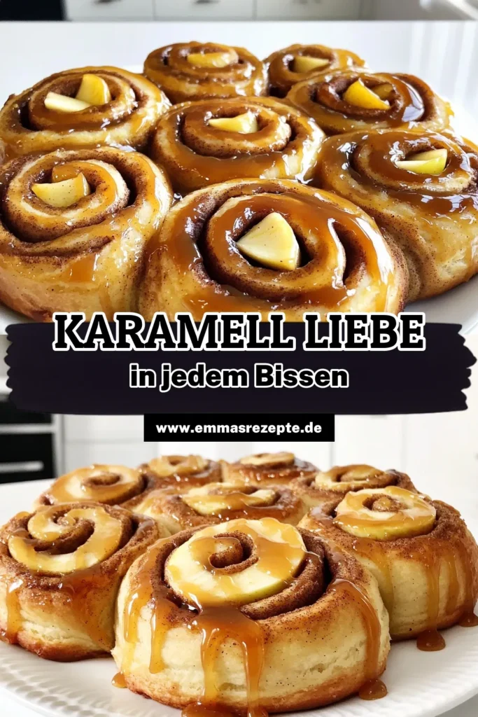 Entdecke das Rezept für köstliche karamellisierte Apfel-Zimt-Schnecken! Diese fluffigen Schnecken mit einer unwiderstehlichen Füllung aus Äpfeln, Zimt und Zucker sind das perfekte süße Frühstück oder ein leckerer Snack. Mit einer samtigen Karamellsauce obendrauf sind sie der Hit! Klicke jetzt, um die Schritte für deine eigenen Zimt-Schnecken zu entdecken und deine Lieben zu begeistern. #KaramellisierteSchnecken #ApfelZimt #Backen #LeckereRezepte