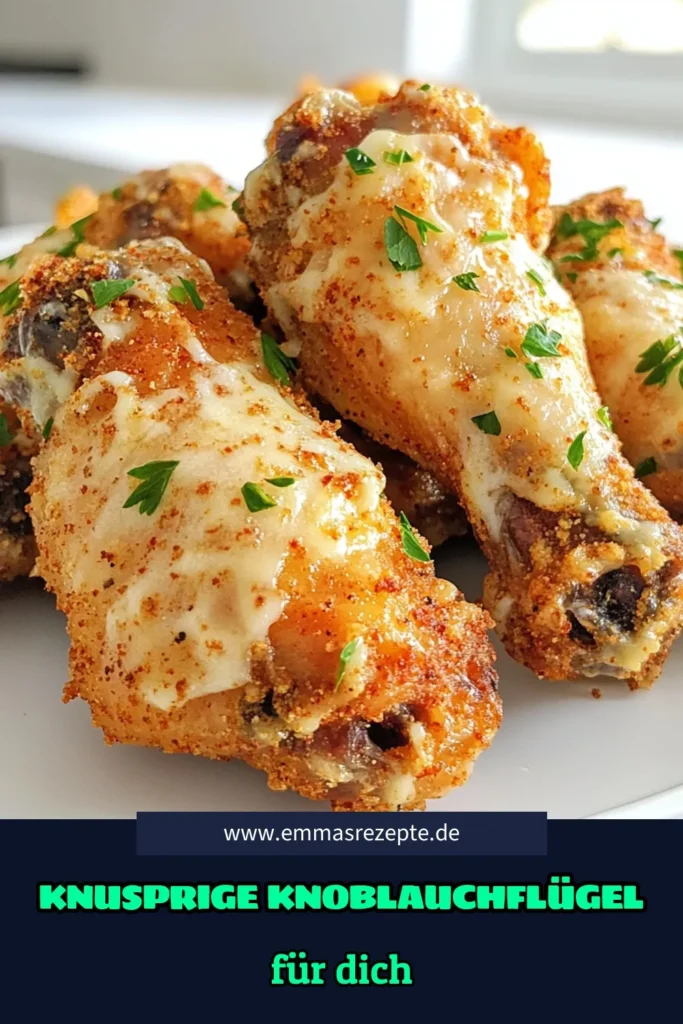 Entdecke das Rezept für knusprige Knoblauch-Parmesan-Hühnchenflügel, die perfekte Kombination aus Geschmack und Knusprigkeit! Mit einfachsten Zutaten zubereitet, sind diese Flügel ein Hit bei jeder Gelegenheit. Verwöhne deine Gäste mit dieser leckeren Delikatesse und genieße sie mit deiner Lieblingsdip-Sauce. Klicke jetzt, um das vollständige Rezept zu entdecken! #Hühnchenflügel #AirFryerRezepte #Kochen #LeckereRezeptideen