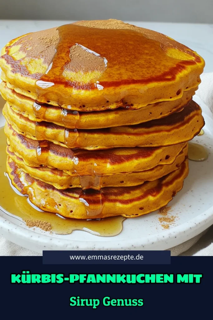 Entdecke die köstlichen Kürbisgewürz-Mandel-Pfannkuchen mit Ahornsirup, die perfekt für einen herbstlichen Frühstücksgenuss sind! In nur 20 Minuten zauberst du einen fluffigen Teig voller Aromen, der sich wunderbar mit einer Prise Zimt, gehackten Nüssen oder Sahne kombinieren lässt. Klicke hier, um das vollständige Rezept zu entdecken und die herbstliche Köstlichkeit selbst auszuprobieren! #Kürbisgewürz #Pfannkuchen #Herbstrezepte #Frühstücksideen
