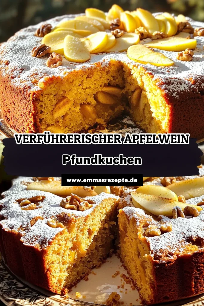 Entdecken Sie das Rezept für einen köstlichen Brauner Butter-Apfelwein-Pfundkuchen, der Ihre Geschmacksknospen verwöhnt! Mit einer Kombination aus nussiger Butter, aromatischem Apfelsaft und Gewürzen ist dieser Kuchen perfekt für jeden Anlass. Folgen Sie den einfachen Schritten, um diesen unwiderstehlichen Leckerbissen zuzubereiten. Klicken Sie auf den Link, um das vollständige Rezept und kreative Serviervorschläge zu erhalten! #Kuchenliebe #Backen #Apfelrezept #Genussmomente