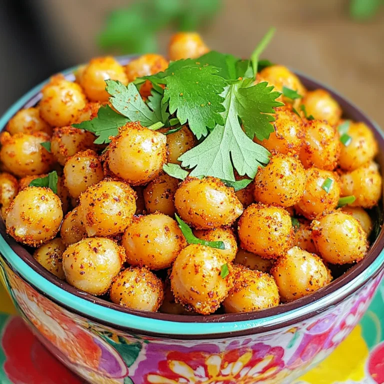 Um leckere pikante Kichererbsen zu machen, brauchst du einige Hauptzutaten: - 1 Dose (425 g) Kichererbsen, gut abgespült und abgetropft - 2 Esslöffel Olivenöl Diese Kichererbsen sind die Basis für dein Gericht. Sie sind proteinreich und voll von Ballaststoffen. Das Olivenöl hilft, die Gewürze gut zu verteilen und macht die Kichererbsen knusprig. Die Gewürze sind entscheidend für den tollen Geschmack deiner Kichererbsen. Hier sind die perfekten Gewürze: - 1 Teelöffel Knoblauchpulver - 1 Teelöffel geräuchertes Paprikapulver - ½ Teelöffel Kreuzkümmel - ½ Teelöffel Cayennepfeffer (nach Geschmack anpassen) - Salz nach Geschmack Knoblauchpulver gibt den Kichererbsen einen tollen Geschmack. Geräuchertes Paprikapulver bringt eine rauchige Note. Kreuzkümmel fügt Tiefe hinzu, und Cayennepfeffer sorgt für die Schärfe. Salz hebt alle Aromen hervor. Um deine Kichererbsen noch besser zu machen, kannst du sie mit frischen Kräutern garnieren: - Frischer Koriander oder Petersilie (optional) Diese Kräuter bringen Frische und Farbe auf den Teller. Du kannst sie einfach über die Kichererbsen streuen, bevor du sie servierst. Zuerst öffne die Dose Kichererbsen. Gieße sie in ein Sieb und spüle sie gut unter kaltem Wasser ab. Dies entfernt die Konservierungsstoffe und macht sie frisch. Tupfe die Kichererbsen mit einem sauberen Küchentuch trocken. Es ist wichtig, dass sie nicht nass sind. Wenn sie trocken sind, werden sie knusprig in der Luftfritteuse. Nimm eine große Schüssel. Gib die Kichererbsen hinein und füge 2 Esslöffel Olivenöl hinzu. Danach streue 1 Teelöffel Knoblauchpulver, 1 Teelöffel geräuchertes Paprikapulver, ½ Teelöffel Kreuzkümmel und ½ Teelöffel Cayennepfeffer dazu. Füge auch etwas Salz hinzu. Mische alles gut mit einem Löffel. Die Kichererbsen sollten gleichmäßig mit den Gewürzen überzogen sein. Das sorgt für einen tollen Geschmack. Jetzt musst du die Luftfritteuse vorheizen. Stelle sie auf 200°C (400°F). Lass sie etwa 3-5 Minuten laufen. Das Vorheizen hilft, die Kichererbsen gleichmäßig zu garen und knusprig zu machen. Nutze die Zeit, um alles bereit zu machen. Verteile die gewürzten Kichererbsen gleichmäßig im Korb der Luftfritteuse. Achte darauf, dass sie nicht übereinander liegen. Frittiere sie für 15-20 Minuten. Schüttle den Korb alle 5 Minuten. So werden die Kichererbsen von allen Seiten schön knusprig. Am Ende achte darauf, dass sie nicht verbrennen. Wenn die Kichererbsen goldbraun sind, nimm sie aus der Luftfritteuse. Lass sie ein paar Minuten abkühlen. Fülle sie dann in eine hübsche Servierschüssel. Du kannst frischen Koriander oder Petersilie darüber streuen. Das sieht schön aus und schmeckt auch gut. Diese pikanten Kichererbsen sind perfekt als Snack oder als Topping für Salate. Um richtig knusprige Kichererbsen zu bekommen, gibt es einige einfache Tipps: - Gut abtropfen lassen: Spüle die Kichererbsen gründlich ab und lasse sie gut abtropfen. - Trocknen: Tupfe die Kichererbsen mit einem Küchentuch trocken. Das entfernt die Feuchtigkeit. - Öl richtig nutzen: Verwende genügend Olivenöl, damit die Kichererbsen gleichmäßig knusprig werden. - Schütteln: Schüttle den Korb alle 5 Minuten. Das hilft, die Kichererbsen gleichmäßig zu garen. Hier sind einige Fehler, die du vermeiden solltest: - Zu viele Kichererbsen im Korb: Überlade die Luftfritteuse nicht. Dies führt zu ungleichmäßiger Garung. - Zu wenig Gewürze: Sei großzügig mit den Gewürzen, um den besten Geschmack zu erzielen. - Nicht vorheizen: Vorheizen ist wichtig! Es sorgt dafür, dass die Kichererbsen gleich zu Beginn knusprig werden. Die Gewürzmischung ist der Schlüssel zu leckeren Kichererbsen. Hier sind einige Ideen: - Kräuter: Füge getrocknete Kräuter wie Oregano oder Thymian hinzu. - Zitronenschale: Ein wenig Zitronenschale verleiht Frische. - Käse: Füge geriebenen Parmesan für einen herzhaften Geschmack hinzu. - Süß: Probiere eine Mischung aus Zimt und Zucker für eine süße Variante. Mit diesen Tipps und Tricks wirst du köstliche, knusprige Kichererbsen zaubern. Experimentiere mit Gewürzen und finde deine Lieblingskombination! {{image_4}} Die luftfrittierten Kichererbsen sind bereits vegan. Du brauchst nur die richtigen Gewürze. Verwende Olivenöl und die Gewürze aus dem Rezept. Füge für extra Geschmack etwas Zitronensaft hinzu. So werden die Kichererbsen frisch und lecker. Wenn du es schärfer magst, probiere mehr Cayennepfeffer. Du kannst auch andere scharfe Gewürze verwenden, wie Chili-Pulver oder sogar frische Jalapeños. Diese Änderungen geben den Kichererbsen einen echten Kick. Achte darauf, die Schärfe langsam zu steigern. So kannst du den perfekten Grad für deinen Geschmack finden. Kichererbsen sind toll, aber du kannst auch andere Hülsenfrüchte verwenden. Versuche schwarze Bohnen oder grüne Erbsen. Sie brauchen jedoch eine andere Garzeit. Achte darauf, sie gut abzuspülen und zu trocknen. So werden sie auch schön knusprig. Experimentiere mit verschiedenen Gewürzen, um neue Geschmäcker zu entdecken. Um die Reste der pikanten Kichererbsen richtig zu lagern, lasse sie zunächst vollständig abkühlen. Danach fülle sie in einen luftdichten Behälter. So bleiben sie frisch und knusprig. Vermeide es, sie in einer feuchten Umgebung zu lagern. Die Kichererbsen halten sich im Kühlschrank etwa 3 bis 5 Tage. Stelle sicher, dass der Behälter gut verschlossen ist. So vermeidest du, dass sie Feuchtigkeit aufnehmen und matschig werden. Um die Kichererbsen wieder knusprig zu machen, erhitze sie in der Luftfritteuse. Stelle die Temperatur auf 180°C und erwärme sie für 5 bis 7 Minuten. Alternativ kannst du sie auch im Backofen bei 180°C für 10 Minuten aufbacken. So bleiben sie lecker und frisch. Die Zubereitung von Kichererbsen in der Luftfritteuse dauert insgesamt etwa 30 Minuten. Dies schließt die Vorbereitungszeit von 10 Minuten und die Frittierzeit von 15 bis 20 Minuten ein. Während des Frittierens schüttle den Korb alle 5 Minuten, um ein gleichmäßiges Garen zu gewährleisten. So werden die Kichererbsen schön knusprig. Ja, du kannst frische Kichererbsen verwenden, aber die Zubereitung ist anders. Frische Kichererbsen benötigen eine längere Kochzeit. Du solltest sie zuerst kochen oder dämpfen, bis sie weich sind. Danach kannst du sie wie die Dosenkichererbsen würzen und in der Luftfritteuse zubereiten. So erhältst du ein ähnliches Ergebnis. Kichererbsen sind sehr gesund. Sie sind reich an Ballaststoffen und Proteinen. Diese Nährstoffe helfen, den Blutzuckerspiegel zu stabilisieren. Kichererbsen sind auch gut für die Herzgesundheit. Sie enthalten Vitamine und Mineralien wie Eisen und Magnesium. Dies macht sie zu einer großartigen Wahl für eine ausgewogene Ernährung. Nach der Besprechung der Zutaten, Schritte und Tipps für die Zubereitung von Kichererbsen bleibt festzuhalten, dass diese Hülsenfrucht vielseitig und nahrhaft ist. Sie können mit verschiedenen Gewürzen experimentieren und gesunde Snacks kreieren. Denken Sie daran, die Kichererbsen richtig zu lagern und variieren Sie die Rezeptideen, um Neues auszuprobieren. Genießen Sie die Vorteile und den Geschmack von Kichererbsen. Sie sind leicht zuzubereiten und eine gesunde Wahl.