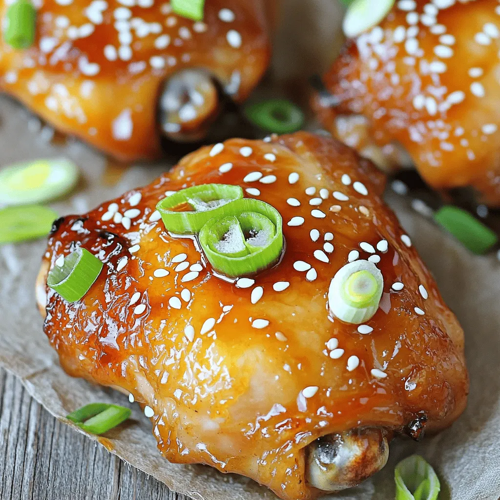 - 4 Hühnchenoberschenkel mit Knochen und Haut - 60 ml Honig - 45 ml Sojasauce Die Hauptzutaten sind einfach und leicht zu finden. Hühnchenoberschenkel geben viel Geschmack. Sie bleiben saftig und zart. Honig bringt Süße, während Sojasauce tiefen Geschmack hinzufügt. Diese Kombination macht das Gericht besonders lecker. - 3 Knoblauchzehen, fein gehackt - 1 Esslöffel frischer Ingwer, gerieben - 1 Teelöffel Sesamöl Knoblauch und Ingwer bringen Frische und Tiefe. Sie sind die besten Freunde des Hühnchens. Sesamöl gibt ein nussiges Aroma, das das Gericht abrundet. Diese Gewürze machen das Rezept spannend und köstlich. - Sesamsamen - Frühlingszwiebeln Sesamsamen fügen einen schönen Crunch hinzu. Frühlingszwiebeln bringen Farbe und Frische. Beide Garnierungen machen das Gericht ansprechend und lecker. Sie sind der letzte Schliff für dein Honig-Knoblauch-Hühnchen. - Mische in einer Schüssel 60 ml Honig, 45 ml Sojasauce, 3 gehackte Knoblauchzehen, 1 Esslöffel geriebenen Ingwer, 1 Esslöffel Apfelessig, 1 Teelöffel Sesamöl, Salz und Pfeffer. Rühre alles gut um. - Füge 4 Hühnchenoberschenkel hinzu. Stelle sicher, dass das Hühnchen die Marinade gut aufnimmt. Decke die Schüssel ab und lasse das Hühnchen 30 Minuten im Kühlschrank marinieren. Für mehr Geschmack kannst du bis zu 2 Stunden marinieren. - Stelle deine Heißluftfritteuse auf 193°C ein. Das ist die optimale Temperatur für knuspriges Hühnchen. - Lass die Heißluftfritteuse etwa 5 Minuten vorheizen. So wird das Hühnchen gleichmäßig gegart. - Nimm die Hühnchenoberschenkel aus der Marinade. Platziere sie mit der Hautseite nach unten im Korb. So wird die Haut schön knusprig. - Gare das Hühnchen 18-20 Minuten lang. Wende die Oberschenkel nach der Hälfte der Zeit. Die Innentemperatur sollte 74°C erreichen. So ist das Hühnchen durch und saftig. Die Marinierzeit ist wichtig für den Geschmack. Du kannst das Hühnchen kurz oder lange marinieren. Wenn du nur 30 Minuten Zeit hast, ist das in Ordnung. Du erhältst dennoch einen guten Geschmack. Für mehr Tiefe empfehle ich, das Hühnchen zwei Stunden marinieren zu lassen. So zieht die Marinade besser ein. Du kannst das Rezept nach deinem Geschmack anpassen. Füge zusätzliche Gewürze wie Paprika oder Chili hinzu. Kräuter wie Thymian oder Rosmarin bringen frische Aromen. Möchtest du es süßer? Mehr Honig funktioniert gut. Experimentiere und finde heraus, was dir am besten schmeckt. Eine knusprige Haut macht das Gericht besonders lecker. Hier sind ein paar Techniken: - Trockne die Haut vor dem Marinieren. - Stelle die Heißluftfritteuse auf die richtige Temperatur ein. - Gare das Hühnchen mit der Hautseite nach unten. - Wende es zur Hälfte der Garzeit. So wird die Haut gleichmäßig knusprig. {{image_4}} Fügen Sie zusätzliche Aromen hinzu, um das Gericht zu verbessern. Sie können Chili-Flocken für etwas Schärfe verwenden. Ein Spritzer Limettensaft bringt Frische. Auch ein Hauch von Zimt passt gut zu Honig. Experimentieren Sie mit verschiedenen Kräutern wie Rosmarin oder Thymian. Diese Variationen machen das Gericht spannend und lecker. Sie können auch Hähnchenbrust verwenden, wenn Sie es magerer mögen. Achten Sie darauf, die Garzeit anzupassen. Vegetarische Optionen sind ebenfalls möglich. Tofu oder Tempeh eignen sich gut für die Marinade. Diese Alternativen bieten einen tollen Geschmack und sind sehr nahrhaft. Für passende Beilagen empfehle ich gedämpftes Gemüse. Brokkoli oder grüne Bohnen ergänzen das Gericht gut. Ein leichter Reis oder Quinoa passt ebenfalls hervorragend. Diese Beilagen machen das Essen vollwertig und gesund. Servieren Sie alles zusammen für ein rundes Geschmackserlebnis. Um die Hühnchenreste frisch zu halten, lege sie in einen luftdichten Behälter. So bleibt der Geschmack erhalten. Du kannst das Hühnchen bis zu drei Tage im Kühlschrank lagern. Achte darauf, es abzukühlen, bevor du es in den Kühlschrank stellst. So vermeidest du Kondensation und Schimmel. Um die Reste aufzuwärmen, nutze die Heißluftfritteuse oder den Ofen. Bei 180°C (350°F) dauert es etwa 10 Minuten. Dies hält die Haut knusprig. Du kannst auch die Mikrowelle nutzen, aber die Haut wird nicht knusprig. Bedecke das Hühnchen mit einem feuchten Tuch, um es saftig zu halten. Wenn du das Hühnchen länger aufbewahren möchtest, kannst du es einfrieren. Lasse es vollständig abkühlen und packe es in einen Gefrierbeutel. Drücke die Luft heraus, um Gefrierbrand zu vermeiden. Das Hühnchen bleibt bis zu drei Monate frisch. Zum Auftauen, lege es über Nacht in den Kühlschrank oder tau es in kaltem Wasser auf. Die Zubereitung dauert etwa 40 Minuten. Die Vorbereitungszeit beträgt 10 Minuten. Für die Marinade lasse ich das Hühnchen mindestens 30 Minuten im Kühlschrank. Wenn ich mehr Geschmack möchte, mariniere ich es bis zu 2 Stunden. Die Garzeit in der Heißluftfritteuse beträgt 18 bis 20 Minuten. Ja, du kannst das Rezept ohne Sojasauce machen. Eine gute Alternative ist Kokosnussaminos. Es hat einen ähnlichen Geschmack. Du kannst auch Tamari verwenden, wenn du glutenfrei bleibst. Diese Alternativen bieten einen tollen Geschmack, ohne die Sojasauce. Die beste Innentemperatur für Hühnchen beträgt 74°C. Diese Temperatur stellt sicher, dass das Hühnchen sicher zu essen ist. In der Heißluftfritteuse garen wir das Hühnchen bei 193°C. Diese Temperatur hilft, die Haut knusprig zu machen und das Fleisch saftig zu halten. Wir haben heute ein leckeres Honig-Knoblauch-Hühnchen aus der Heißluftfritteuse behandelt. Du weißt jetzt, welche Zutaten du brauchst, wie du das Hühnchen marinierst und garst. Die Tipps helfen dir, den Geschmack anzupassen und die Haut knusprig zu bekommen. Du kannst auch Variationen ausprobieren und dein Hühnchen lagern oder aufwärmen. Denk daran, die Zutaten gut zu wählen und die Zeiten im Auge zu behalten. So wird dein Gericht immer gut gelingen!