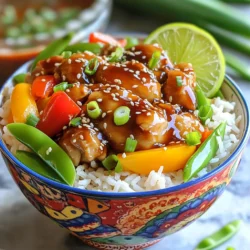 Für die Teriyaki-Hühnchen-Reis-Bowls brauchst du: - 2 Tassen gekochter Jasminreis - 450 g gewürfelte Hähnchenschenkel ohne Knochen und Haut - 1 Tasse Paprika in Streifen geschnitten - 1 Tasse Zuckerschoten, geputzt - 60 ml Teriyaki-Sauce - 2 Esslöffel Sesamöl - 2 gehackte Frühlingszwiebeln - 1 Esslöffel Sesamsamen zum Garnieren - Salz und Pfeffer nach Geschmack - Optional: Sriracha für Schärfe Die Hauptzutaten sind einfach zu finden. Jasminreis gibt einen leckeren Geschmack. Hähnchenschenkel sind saftig und zart. Paprika und Zuckerschoten bringen Farbe und Crunch. Du kannst auch anderes Gemüse nutzen. Hier sind einige Ideen: - Brokkoli für mehr Vitamine - Karotten für Süße und Farbe - Spinat für ein gesundes Plus - Pilze für einen herzhaften Geschmack Mit diesem Gemüse bleibt dein Gericht bunt und gesund. Du kannst die Mischung nach deinem Geschmack anpassen. Neben Teriyaki-Sauce, hier sind einige Gewürze, die gut passen: - Sojasauce für einen salzigen Kick - Knoblauch für extra Aroma - Ingwer für eine würzige Note Diese Gewürze verleihen dem Gericht Tiefe und machen es noch schmackhafter. Du kannst die Sauce selbst machen oder eine fertige verwenden. Erhitze 1 Esslöffel Sesamöl in einer großen Pfanne. Du solltest die Hitze auf mittelhoch stellen. Füge die gewürfelten Hähnchenschenkel hinzu. Würze sie mit Salz und Pfeffer. Brate das Hühnchen für 5 bis 7 Minuten. Warte, bis es goldbraun und durchgegart ist. Sobald das Hühnchen gar ist, gib die geschnittenen Paprika und Zuckerschoten dazu. Rühre alles gut um. Brate das Gemüse für 3 bis 4 Minuten. Es sollte zart und knackig bleiben. Gieße die Teriyaki-Sauce über das Hühnchen und Gemüse. Rühre alles gut, damit es gleichmäßig bedeckt ist. Lass alles 1 bis 2 Minuten köcheln. Die Sauce sollte leicht eindicken. Nimm eine Schüssel und lockere den gekochten Jasminreis mit einer Gabel auf. Teile den Reis gleichmäßig auf die Schalen auf. Belege den Reis mit der Hühnchen- und Gemüse-Mischung. Streue die gehackten Frühlingszwiebeln und Sesamsamen darüber. Für mehr Schärfe kannst du Sriracha hinzufügen. Um die besten Teriyaki-Hühnchen-Reis-Bowls zu machen, achte auf diese Tipps: - Frische Zutaten: Verwende frisches Gemüse. Es macht das Gericht bunter und schmackhafter. - Gleichmäßige Stücke: Schneide das Hühnchen und Gemüse in gleichmäßige Stücke. So garen sie gleichmäßig. - Hohe Hitze: Brate das Hühnchen bei mittelhoher Hitze. So bleibt es saftig und wird lecker braun. - Rühren nicht vergessen: Rühre das Gemüse oft. So bleibt es knackig und wird nicht matschig. Hier sind einige Fehler, die du vermeiden solltest: - Zu viel Sauce: Verwende nicht zu viel Teriyaki-Sauce. Sie kann das Gericht übersalzen. - Überkochen des Gemüses: Lass das Gemüse nicht zu lange in der Pfanne. Es soll zart, aber auch knackig bleiben. - Unordnung in der Pfanne: Überfülle die Pfanne nicht. Arbeite in zwei Schritten, wenn nötig. - Kalte Schalen: Serviere die Bowls in warmen Schalen. So bleibt das Gericht länger warm. Einige Geräte helfen dir, die Bowls besser zuzubereiten: - Große Pfanne: Eine beschichtete Pfanne verhindert das Ankleben und erleichtert das Kochen. - Messer und Schneidebrett: Ein scharfes Messer macht das Schneiden schneller und sicherer. - Kochlöffel: Ein Holz- oder Silikonlöffel hilft beim Rühren, ohne die Pfanne zu zerkratzen. - Reiskocher: Ein Reiskocher sorgt für perfekt gekochten Reis ohne Aufwand. Mit diesen Tipps und Tricks machst du deine Teriyaki-Hühnchen-Reis-Bowls zu einem echten Hit! {{image_4}} Wenn du eine vegetarische oder vegane Option suchst, ersetze das Hühnchen. Nutze Tofu oder Tempeh. Diese Alternativen nehmen den Geschmack der Teriyaki-Sauce gut auf. Brate den Tofu in Sesamöl, bis er goldbraun ist. Füge dann das Gemüse hinzu, wie im Originalrezept. So bekommst du eine schmackhafte und gesunde Variante. Du kannst auch andere Proteine verwenden. Zum Beispiel eignet sich Lachs sehr gut. Der Fisch wird zart und hat einen tollen Geschmack mit Teriyaki-Sauce. Garnelen sind auch eine gute Wahl. Sie brauchen nur weniger Zeit zum Kochen. Diese Optionen bringen Abwechslung auf deinen Teller. Experimentiere mit Gewürzen, um den Geschmack zu ändern. Füge Ingwer oder Knoblauch hinzu, um mehr Tiefe zu erreichen. Für etwas Schärfe nimm Chili-Flocken oder frische Chilis. Du kannst auch Sojasauce ersetzen, um einen salzigeren Geschmack zu erhalten. Probiere verschiedene Kombinationen, um deinen Favoriten zu finden. Um die Teriyaki-Hühnchen-Reis-Bowls frisch zu halten, lege sie in einen luftdichten Behälter. Du kannst die Schalen auch in Frischhaltefolie wickeln. Halte die Bowls im Kühlschrank, um die Aromen zu bewahren. Wenn du Reste hast, kannst du sie einfach auftauen. Stelle die Schalen über Nacht in den Kühlschrank. Zum Erwärmen nimm die Bowls aus dem Kühlschrank. Erhitze sie in der Mikrowelle für 2-3 Minuten. Rühre alles gut um, damit die Hitze gleichmäßig verteilt wird. Im Kühlschrank halten die Teriyaki-Hühnchen-Reis-Bowls bis zu drei Tage. Wenn du sie länger aufbewahren möchtest, friere sie ein. Im Gefrierfach bleiben sie bis zu drei Monate frisch. Achte darauf, die Bowls gut zu verpacken, um Gefrierbrand zu vermeiden. Die Zubereitung der Teriyaki-Hühnchen-Reis-Bowls dauert nur 15 Minuten. In dieser kurzen Zeit bereitest du das Hühnchen, das Gemüse und den Reis vor. Diese schnelle Methode macht das Gericht perfekt für hektische Wochentage. Du kannst das köstliche Essen auch an Wochenenden genießen, wenn du wenig Zeit hast. Ja, du kannst die Teriyaki-Sauce selbst machen. Eine einfache Mischung aus Sojasauce, Honig, Knoblauch und Ingwer ergibt eine großartige Sauce. Kombiniere 60 ml Sojasauce, 2 Esslöffel Honig, 1 Teelöffel geriebenen Ingwer und 1 zerdrückte Knoblauchzehe. Koche die Mischung kurz, bis sie leicht eindickt. So hast du eine frische und leckere Sauce. Viele Beilagen passen gut zu Teriyaki-Hühnchen-Reis-Bowls. Du kannst gedämpftes Gemüse wie Brokkoli oder grüne Bohnen servieren. Ein einfacher Salat mit frischem Gemüse ist auch eine gute Wahl. Wenn du etwas mehr Frische möchtest, füge eine Limettenscheibe hinzu. Das gibt dem Gericht einen spritzigen Geschmack. Du kannst die Schärfe der Bowls leicht anpassen. Wenn du es scharf magst, füge Sriracha dazu. Du kannst auch frische Chilischoten oder rote Paprika verwenden. Für mildere Bowls lass die scharfen Zutaten einfach weg. So kannst du die Schärfe nach deinem Geschmack gestalten. Die Teriyaki-Hühnchen-Reis-Bowls sind einfach zuzubereiten und vielseitig. Wir haben die Hauptzutaten, die Zubereitungsschritte sowie nützliche Tipps besprochen. Variationen für Vegetarier und andere Geschmäcker wurden ebenfalls aufgezeigt. Auch die richtige Lagerung der Reste ist wichtig. Egal, ob du ein schnelles Mittagessen oder ein buntes Abendessen planst, diese Bowls bieten dir viele Optionen. Experimentiere mit Zutaten und genieße die Vielfalt von Aromen. So wird jedes Gericht ein Erfolg!