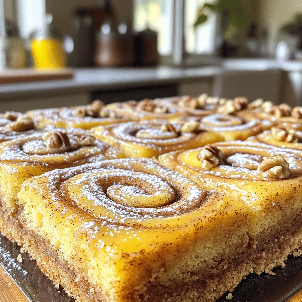 - Allzweckmehl: Du brauchst zwei Tassen, um den Kuchen zu machen. Mehl gibt dem Kuchen Struktur. - Zucker: Eine Tasse Zucker macht den Kuchen süß und lecker. - Butter: Nutze eine halbe Tasse weiche, ungesalzene Butter. Sie sorgt für einen feinen Geschmack. - Milch: Eine Tasse Milch macht den Teig schön cremig und saftig. - Eier: Zwei große Eier geben dem Teig Stabilität und helfen beim Backen. - Gewürze: Ein Teelöffel Zimt gibt dem Kuchen das besondere Aroma. Auch ein Teelöffel Vanilleextrakt macht den Geschmack runder. - Brauner Zucker: Eine halbe Tasse brauner Zucker fügt eine tiefe, karamellige Note hinzu. - Nüsse: Du kannst eine halbe Tasse gehackte Walnüsse oder Pekannüsse verwenden. Sie geben einen schönen Crunch. - Anpassungen: Wenn du Allergien hast, kannst du die Nüsse weglassen oder spezielle Mehle nutzen. Heizen Sie Ihren Ofen auf 175 °C vor. Dies ist wichtig für gleichmäßiges Backen. Fetten Sie eine 23x33 cm große Backform ein und mehlen Sie diese gut. Alternativ können Sie auch Backpapier verwenden. So bleibt der Kuchen nicht kleben. In einer großen Schüssel schlagen Sie die weiche Butter und den Zucker cremig. Mischen Sie, bis die Mischung hell und fluffig ist. Fügen Sie dann die Eier nacheinander hinzu. Rühren Sie gut um nach jeder Zugabe. Geben Sie zum Schluss den Vanilleextrakt dazu. In einer anderen Schüssel vermengen Sie das Mehl, Backpulver, gemahlenen Zimt und Salz. Mischen Sie die trockenen Zutaten gut. Fügen Sie diese nach und nach zur feuchten Mischung hinzu. Geben Sie auch die Milch dazu und rühren Sie alles, bis es gerade so vermischt ist. In einer kleinen Schüssel mischen Sie den braunen Zucker und gemahlenen Zimt. Wenn Sie Nüsse benutzen möchten, fügen Sie diese ebenfalls hinzu. Stellen Sie die Mischung zur Seite, bis Sie bereit sind, sie zu verwenden. Gießen Sie die Hälfte des Teigs in die Backform. Streichen Sie ihn gleichmäßig glatt. Streuen Sie die Hälfte der Zimt-Swirl-Mischung über den Teig. Danach gießen Sie den restlichen Teig darauf. Streuen Sie die restliche Zimt-Mischung darüber. Backen Sie den Kuchen für 30 bis 35 Minuten. Überprüfen Sie mit einem Zahnstocher, ob der Kuchen fertig ist. Wenn der Zahnstocher sauber herauskommt, ist er bereit. Lassen Sie den Kuchen etwa 10 Minuten in der Form abkühlen. Danach können Sie ihn auf ein Kuchengitter legen, um vollständig abzukühlen. Ein feuchter Teig macht den Kuchen saftig. Ein trockener Teig kann ihn hart machen. Achte darauf, die Zutaten nicht zu lange zu mischen. Das sorgt für die beste Konsistenz. Wenn der Teig zu dick ist, füge etwas mehr Milch hinzu. Das hält den Kuchen weich und lecker. Backen mit Umluft hilft, den Kuchen gleichmäßig zu garen. Die Luft zirkuliert gut und sorgt für eine schöne Kruste. Bei Ober-/Unterhitze ist die Hitze direkt von oben und unten. Das kann den Kuchen ungleichmäßig backen. Wenn du die Ober-/Unterhitze nutzt, drehe die Form während des Backens. So wird alles schön goldbraun. Puderzucker macht den Kuchen hübsch und süß. Bestäube ihn leicht vor dem Servieren. Das sieht toll aus! Eine Beilage aus frisch geschlagener Sahne oder Vanilleeis macht ihn noch besser. Die Kombination aus warmem Kuchen und kalter Sahne ist himmlisch. Experimentiere mit verschiedenen Beilagen für neue Geschmackserlebnisse. {{image_4}} Für eine glutenfreie Version des Zimt-Himmlischen Schokoladenkuchens, können Sie glutenfreies Mehl verwenden. Achten Sie darauf, ein hochwertiges glutenfreies Mehl zu wählen, das gut bindet. Das sorgt für eine ähnliche Textur wie bei normalem Mehl. Um den Kuchen vegan zu machen, ersetzen Sie Eier und Butter. Verwenden Sie statt Eiern Apfelmus oder gemischte Leinsamen. Ersetzen Sie die Butter durch pflanzliche Margarine oder Kokosöl. So bleibt der Geschmack lecker und die Konsistenz bleibt gut. Sie können dem Kuchen weitere Aromen hinzufügen. Schokolade ist eine großartige Idee. Fügen Sie Schokoladenstückchen in den Teig oder die Füllung hinzu. Alternativ können Sie auch frische Früchte wie Äpfel oder Beeren einmischen. Diese Zutaten sorgen für frische und neue Geschmäcker. Wie lange hält sich der Kuchen im Kühlschrank? Der Zimt-Swirl-Kuchen bleibt für etwa 5 bis 7 Tage frisch. Lagern Sie ihn in einem luftdichten Behälter. Das hält die Feuchtigkeit im Kuchen und verhindert, dass er austrocknet. Tipps zur richtigen Lagerung im Gefrierfach: Wenn Sie den Kuchen länger aufbewahren möchten, können Sie ihn einfrieren. Wickeln Sie ihn gut in Frischhaltefolie und legen Sie ihn dann in einen Gefrierbeutel. So bleibt der Kuchen bis zu 3 Monate haltbar. Lassen Sie ihn vor dem Servieren im Kühlschrank auftauen. Wie man den Kuchen frisch hält: Um die Frische des Kuchens zu bewahren, decken Sie ihn immer gut ab. Verwenden Sie einen Kuchendeckel oder Folie. Dies schützt vor Luft und hält den Geschmack lebendig. Bei Bedarf können Sie auch ein Stück Brot in den Behälter legen. Das hilft, die Feuchtigkeit zu bewahren. Die Gesamtzeit für den Kuchen beträgt etwa 50 Minuten. Die Vorbereitungszeit ist 15 Minuten. Nach dem Mischen der Zutaten backen Sie den Kuchen für 30 bis 35 Minuten. Überprüfen Sie mit einem Zahnstocher, ob er fertig ist. Wenn er sauber herauskommt, ist der Kuchen bereit. Ja, Sie können den Kuchen ohne Nüsse zubereiten. Lassen Sie die Nüsse einfach weg. Der Kuchen bleibt immer noch lecker. Wenn Sie etwas Crunch möchten, können Sie auch Haferflocken hinzufügen. Diese bieten eine gute Textur und sind nussfrei. Ein häufiger Grund, warum der Kuchen nicht aufgeht, ist, dass die Zutaten nicht frisch sind. Stellen Sie sicher, dass Ihr Backpulver aktiv ist. Ein weiteres Problem kann sein, dass der Ofen nicht heiß genug ist. Überprüfen Sie die Temperatur mit einem Ofenthermometer. Wenn der Teig zu stark gemischt wird, kann er auch flach bleiben. Mischen Sie nur, bis alles gut verbunden ist. Ja, das ist möglich! Experimentieren Sie mit verschiedenen Gewürzen. Muskatnuss oder Ingwer können eine tolle Ergänzung sein. Auch eine Prise Nelken kann den Geschmack verändern. Probieren Sie, mit den Gewürzen zu spielen, um Ihren eigenen Twist zu finden. Dieser Blogbeitrag hat verschiedene Aspekte des Kuchens behandelt. Wir haben die Haupt- und optionalen Zutaten sowie die Schritt-für-Schritt-Anleitung durchgegangen. Tipps zur Konsistenz und Dekoration helfen dir, das Beste aus deinem Kuchen herauszuholen. Du kannst mit Variationen experimentieren, etwa glutenfreie oder vegane Optionen. Und schließlich hast du jetzt die besten Aufbewahrungstipps. Probiere die Rezepte aus und entdecke deinen neuen Lieblingskuchen. Der Spaß beim Backen beginnt jetzt!