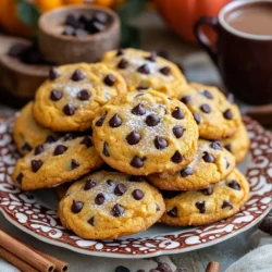 Für leckere Kürbis Schokoladenstückchen Kekse brauchst du: - 1 Tasse Kürbispüree (aus der Dose oder selbstgemacht) - 1/2 Tasse brauner Zucker - 1/2 Tasse Kristallzucker - 1/2 Tasse ungesalzene Butter, weich - 1 großes Ei - 2 Teelöffel Vanilleextrakt - 2 Tassen Weizenmehl - 1 Teelöffel Natron - 1 Teelöffel Backpulver - 1 Teelöffel gemahlener Zimt - 1/2 Teelöffel gemahlene Muskatnüsse - 1/4 Teelöffel gemahlener Ingwer - 1/2 Teelöffel Salz - 1 Tasse Schokoladenstückchen (dunkel oder halb-süß) - 1/2 Tasse Walnüsse oder Pekannüsse, gehackt (optional) Wähle frisches Kürbispüree für besten Geschmack. Du kannst auch das Püree selbst machen. Achte darauf, die Butter weich zu verwenden, damit sie gut vermischt. Brauner Zucker gibt den Keksen eine schöne Tiefe. Verwende hochwertige Schokoladenstückchen, um den Geschmack zu verbessern. Achte darauf, dass die Nüsse frisch sind, wenn du sie hinzufügst. Wenn du Allergien hast, kannst du einige Zutaten ersetzen: - Verwende Apfelmus anstelle von Ei für eine vegane Option. - Nutze glutenfreies Mehl, um die Kekse glutenfrei zu machen. - Ersetze die Butter durch pflanzliche Margarine oder Kokosöl. - Für Nussallergien kannst du die Nüsse ganz weglassen oder durch Sonnenblumenkerne ersetzen. Heize den Ofen auf 175°C vor. Das ist perfekt für die Kekse. Lege ein Backblech mit Backpapier aus. So kleben die Kekse nicht fest. Achte darauf, genug Platz zwischen den Keksen zu lassen. Das hilft ihnen, gleichmäßig zu backen. Nimm eine große Rührschüssel. Schlage die weiche Butter, den braunen Zucker und den Kristallzucker zusammen. Rühre, bis die Mischung leicht und fluffig ist. Das dauert etwa zwei bis drei Minuten. Füge dann das Kürbispüree, das Ei und den Vanilleextrakt hinzu. Mische alles gut. In einer anderen Schüssel vermenge das Weizenmehl, Natron, Backpulver, Zimt, Muskatnuss, Ingwer und Salz. Füge die trockenen Zutaten nach und nach zur Butter-Mischung hinzu. Rühre vorsichtig, bis alles gerade so vermischt ist. Zu viel Rühren macht die Kekse hart. Hebe nun die Schokoladenstückchen und Nüsse unter. Nutze einen Kekslöffel oder einen Esslöffel, um Teigportionen auf das Backblech zu setzen. Backe die Kekse für 12 bis 15 Minuten. Die Ränder sollten leicht goldbraun sein. Die Mitte kann weich aussehen. Das ist normal, da sie beim Abkühlen fester werden. Lass die Kekse fünf Minuten auf dem Blech abkühlen. Übertrage sie dann auf ein Kuchengitter zum vollständigen Abkühlen. So bleiben sie frisch und lecker! Um die perfekte Keksstruktur zu erreichen, ist es wichtig, die Zutaten richtig zu mischen. Beginnen Sie mit weicher Butter. Schlagen Sie die Butter mit den Zuckern, bis die Mischung leicht ist. Fügen Sie dann das Kürbispüree, das Ei und den Vanilleextrakt hinzu. Mischen Sie alles gut. Achten Sie darauf, die trockenen Zutaten nicht zu lange zu rühren. So bleiben die Kekse locker und zart. Ein häufiger Fehler ist, die Kekse zu lange zu backen. Überwachen Sie die Kekse genau. Sie sollten leicht goldbraun sein, aber die Mitte darf weich aussehen. Lassen Sie die Kekse nach dem Backen auf dem Blech abkühlen. So setzen sie sich und bleiben lecker. Ein weiterer Fehler ist, die Zutaten nicht richtig abzuwiegen. Verwenden Sie eine Küchenwaage für genaue Mengen. Um die Kekse frisch zu halten, lagern Sie sie in einem luftdichten Behälter. Sie bleiben so bis zu einer Woche frisch. Für längere Haltbarkeit können Sie die Kekse einfrieren. Legen Sie sie einfach in einen Gefrierbeutel und entziehen Sie die Luft. So bleiben sie bis zu drei Monate lecker. Zum Auftauen lassen Sie sie einfach bei Raumtemperatur liegen. {{image_4}} Ich liebe es, mit Nüssen zu experimentieren. Walnüsse und Pekannüsse passen gut zu diesen Keksen. Sie fügen einen tollen Crunch hinzu. Wenn du eine andere Nuss magst, probiere Mandeln oder Haselnüsse. Diese Nüsse bringen neue Geschmäcker. Hacke sie grob und mische sie einfach in den Teig. Die Schokoladenstückchen sind eine großartige Basis. Du kannst jedoch auch andere Sorten verwenden. Zartbitter, Vollmilch oder weiße Schokolade sind tolle Alternativen. Jede Sorte gibt den Keksen einen anderen Geschmack. Mischst du verschiedene Arten? Das macht die Kekse noch interessanter. Du kannst sogar Schokoladenstückchen mit Gewürzen ausprobieren. So erhältst du ein ganz neues Erlebnis. Falls du besondere Diätvorgaben hast, gibt es Lösungen. Für eine vegane Version kannst du die Butter durch Kokosöl ersetzen. Statt des Eies verwende eine Banane oder Apfelmus. Beide geben Feuchtigkeit und Süße. Wenn du glutenfrei backen möchtest, nutze eine glutenfreie Mehlmischung. Achte darauf, dass das Mehl gut bindet. So bleiben die Kekse lecker und weich. Kürbis-Schokoladenstückchen Kekse sind bei richtiger Lagerung etwa eine Woche haltbar. Lagern Sie sie in einem luftdichten Behälter. So bleiben sie frisch und lecker. Nach einer Woche können sie noch essbar sein, aber die Textur und der Geschmack können nachlassen. Um die Kekse frisch zu halten, nutzen Sie einen luftdichten Behälter. Stellen Sie den Behälter an einen kühlen, trockenen Ort. Vermeiden Sie die Nähe zu Wärmequellen oder Feuchtigkeit. Wenn Sie die Kekse schichten, legen Sie zwischen die Schichten etwas Backpapier. So bleibt ihre Form und sie kleben nicht zusammen. Das Einfrieren von Keksen ist einfach und spart Zeit. Lassen Sie die Kekse zuerst vollständig abkühlen. Legen Sie sie dann in einen Gefrierbeutel oder einen luftdichten Behälter. Achten Sie darauf, so viel Luft wie möglich zu entfernen. Sie können die Kekse bis zu drei Monate einfrieren. Zum Auftauen legen Sie die Kekse einfach bei Raumtemperatur für etwa eine Stunde heraus. So schmecken sie fast wie frisch gebacken! Ja, frisches Kürbispüree ist eine großartige Wahl. Es gibt dem Keks einen tollen, frischen Geschmack. Stelle sicher, dass du den Kürbis gut pürierst. Du kannst ihn auch leicht abtropfen lassen, um überschüssige Feuchtigkeit zu entfernen. Dies hilft, die richtige Konsistenz für den Teig zu halten. Wenn dein Teig zu feucht ist, füge mehr Mehl hinzu. Beginne mit einem Esslöffel. Rühre gut um und prüfe die Konsistenz. Der Teig sollte leicht klebrig, aber nicht zu nass sein. Du kannst auch etwas mehr Kürbispüree oder Zucker reduzieren, um das Gleichgewicht zu finden. Um glutenfreie Kekse zu machen, ersetze das Weizenmehl. Verwende glutenfreies Mehl, wie Mandel- oder Kokosmehl. Beachte, dass sich die Konsistenz ändern kann. Du kannst auch einen glutenfreien Mehlmix verwenden, um die besten Ergebnisse zu erzielen. Achte darauf, das Rezept gut zu testen, um die perfekte Textur zu finden. Zusammenfassend haben wir alle wichtigen Schritte für großartige Kekse behandelt. Wir schauten auf die benötigten Zutaten und wie man die besten auswählt. Zudem gab es Tipps zur Zubereitung, dem Backprozess und zur Vermeidung von Fehlern. Variationen erweitern deine Möglichkeiten, und die Lagerung sorgt dafür, dass die Kekse frisch bleiben. Diese Informationen helfen dir, köstliche Kekse zu backen, die gut schmecken und lange halten. Jetzt liegt es an dir, es auszuprobieren!