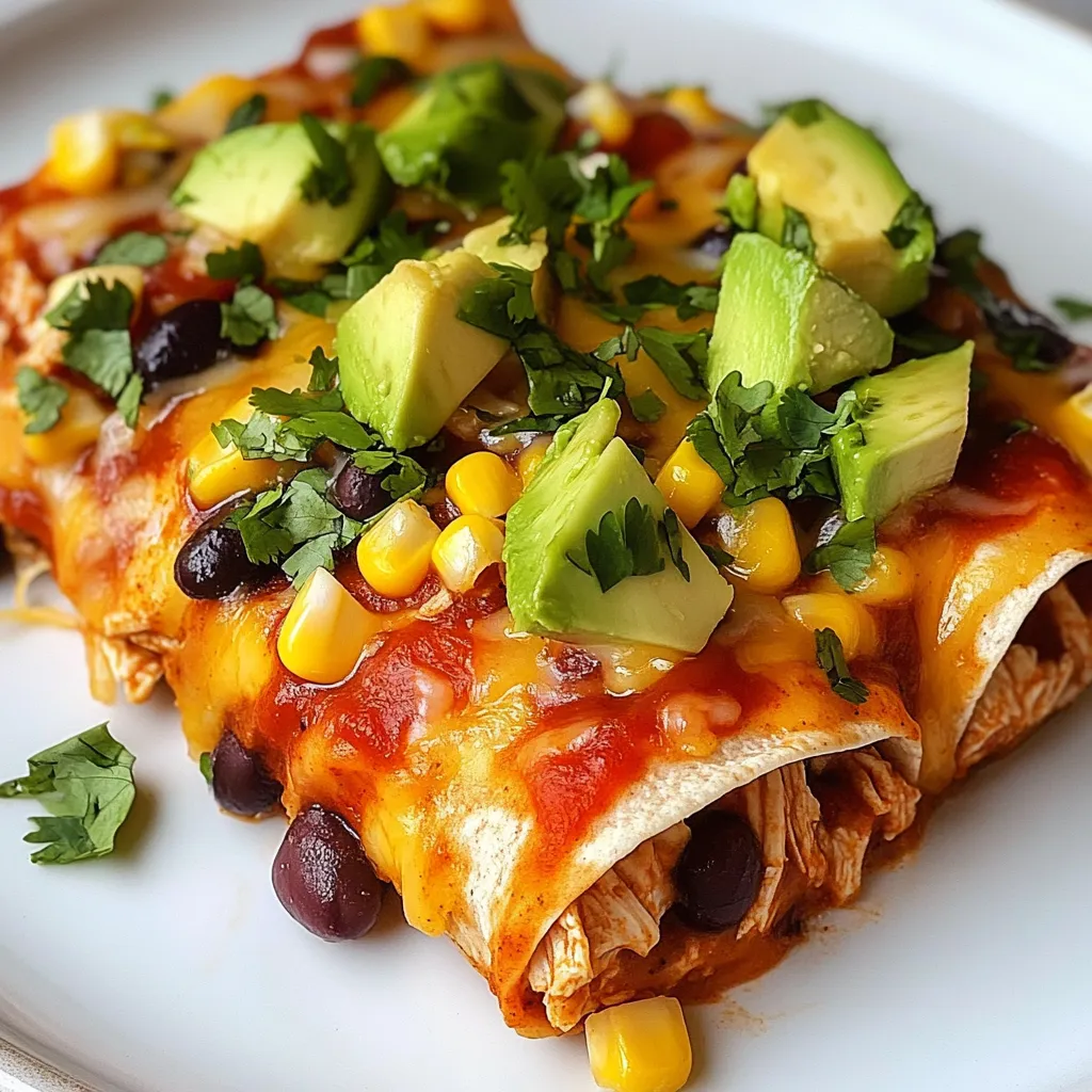 Protein Packed Chicken Enchiladas Einfach und Lecker