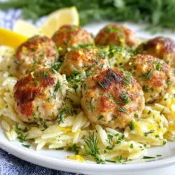 Für die Hähnchenfrikadellen brauchst du: - 450 g gemahlenes Hähnchen - 60 ml Paniermehl - 60 g Feta-Käse, zerbröselt - 60 g frische Petersilie, fein gehackt - 2 Knoblauchzehen, fein gehackt - 1 Esslöffel getrockneter Oregano - 1 großes Ei - Salz und Pfeffer nach Geschmack - Olivenöl zum Braten Für das Zitronen-Orzotto benötigst du: - 150 g Orzo-Pasta - 475 ml Gemüsebrühe - Schale von 1 Zitrone - 2 Esslöffel Zitronensaft - 60 g frisch gehackter Dill - Salz und Pfeffer nach Geschmack Die Wahl der Zutaten ist wichtig. Frisches Hähnchen gibt den Frikadellen einen tollen Geschmack. Feta-Käse bringt eine salzige Note, die gut mit dem Hähnchen harmoniert. Verwende frische Petersilie für mehr Aroma. Für das Orzotto empfehle ich, eine gute Gemüsebrühe zu nutzen. Sie beeinflusst den Geschmack stark. Die Zitrone fügt eine frische Säure hinzu, die das Gericht aufhellt. Dill passt perfekt und ergänzt den Zitronengeschmack. Achte darauf, die Orzo-Pasta nicht zu lange zu kochen. Sie sollte al dente sein. Das macht das Orzotto cremig und lecker. Wenn du möchtest, kannst du auch andere Kräuter wie Basilikum oder Thymian ausprobieren. {{ingredient_image_2}} Zuerst bereite die Mischung für die Frikadellen vor. In einer großen Schüssel kombiniere das gemahlene Hähnchen, Paniermehl, zerbröselten Feta, gehackte Petersilie, den gehackten Knoblauch und Oregano. Füge das Ei hinzu und würze mit Salz und Pfeffer. Jetzt rühre vorsichtig um. Achte darauf, dass die Zutaten gut vermischt sind, aber übermixen wir nicht. Das macht die Frikadellen zart. Jetzt forme die Frikadellen. Nimm etwas von der Mischung und forme kleine Bällchen, etwa 2,5 cm groß. Du solltest etwa 12-15 Frikadellen haben. Erhitze eine Pfanne bei mittlerer Hitze. Gib einen Schuss Olivenöl hinein. Wenn das Öl heiß ist, lege die Frikadellen in die Pfanne. Brate sie etwa 4-5 Minuten auf jeder Seite. Sie sollten goldbraun und durchgegart sein. Nach dem Braten nimm die Frikadellen aus der Pfanne und stelle sie zur Seite. Für das Zitronen-Orzotto verwende die gleiche Pfanne. Gib die Gemüsebrühe hinein und bringe sie zum Kochen. Füge dann die Orzo-Pasta hinzu und koche sie 8-10 Minuten. Rühre oft um, damit die Pasta nicht kleben bleibt. Wenn die Brühe zu schnell verdampft, gib einen Spritzer Wasser hinzu. Sobald die Orzo-Pasta al dente ist, füge die Zitronenschale, den Zitronensaft, den gehackten Dill und etwas Salz und Pfeffer hinzu. Mische alles gut und koche eine weitere Minute. Jetzt sind die Frikadellen und das Orzotto bereit zum Servieren! Um die Frikadellen noch besser zu machen, probiere verschiedene Kräuter. Thymian oder frischer Basilikum passen gut zu Hähnchen. Du kannst auch etwas Zitronenschale in die Mischung geben. Das bringt Frische in jedes Bisschen. Serviere die Frikadellen mit einer Joghurtsoße. Einfache Zutaten wie Joghurt, Knoblauch und Zitrone machen das Gericht noch leckerer. Ein häufiger Fehler ist, die Mischung zu lange zu rühren. Das macht die Frikadellen hart. Mische die Zutaten nur, bis sie zusammenkommen. Achte darauf, das Öl in der Pfanne heiß genug zu machen. Wenn du die Frikadellen in kaltes Öl legst, werden sie nicht knusprig. Brate sie immer in einer einzigen Schicht. Das hilft, gleichmäßige Bräunung zu erzielen. Richte das Zitronen-Orzotto zuerst auf dem Teller an. Platziere dann die Frikadellen darauf. Das sieht schön aus und macht das Essen einladend. Garnieren kann großartig sein. Frischer Dill oder Zitronenspalten bringen Farbe ins Spiel. Du kannst auch etwas Olivenöl über das Gericht träufeln. Das fügt einen feinen Geschmack hinzu. Denke daran, das Gericht warm zu servieren. So schmeckt es am besten. Pro Tipps Frikadellen zart halten: Achte darauf, die Zutaten nur so lange zu vermengen, bis sie gerade so kombiniert sind. Übermixen führt zu zähen Frikadellen. Olivenöl richtig verwenden: Erhitze das Öl gut, bevor du die Frikadellen hinzufügst. So erhältst du eine schöne goldbraune Kruste. Orzo-Pasta al dente kochen: Rühre die Pasta während des Kochens gelegentlich um und achte darauf, dass sie nicht zu weich wird. Sie sollte noch einen leichten Biss haben. Aromen intensivieren: Lass das Zitronen-Orzotto nach dem Hinzufügen der Zutaten noch eine Minute kochen, um die Aromen gut zu vereinen und zu intensivieren. {{image_4}} Du kannst die Hähnchenfrikadellen leicht in eine vegetarische Variante verwandeln. Ersetze das Hähnchen durch eine Mischung aus Kichererbsen und Quinoa. Mische die Kichererbsen und Quinoa mit Feta, Petersilie, Knoblauch und Oregano. Diese Mischung gibt dir einen leckeren, proteinreichen Biss. Probiere verschiedene Kräuter und Gewürze aus, um den Geschmack zu verändern. Thymian und Minze passen gut zu den Frikadellen. Verwende für das Orzotto frischen Schnittlauch oder Petersilie. Diese kleinen Änderungen bringen neue Aromen auf den Tisch. Zu den Hähnchenfrikadellen und dem Zitronen-Orzotto passen viele Beilagen. Griechischer Salat ist eine gute Wahl. Du kannst auch gebratenes Gemüse oder Tzatziki servieren. Diese Beilagen ergänzen die Aromen und sorgen für ein buntes Essen. Die griechischen Hähnchenfrikadellen bleiben frisch, wenn du sie richtig lagerst. Lass sie zuerst auf Raumtemperatur abkühlen. Danach lege die Frikadellen in einen luftdichten Behälter. So bleiben sie 3 bis 4 Tage im Kühlschrank haltbar. Stelle sicher, dass sie gut abgedeckt sind, um Trockenheit zu vermeiden. Das Zitronen-Orzotto kannst du ebenfalls aufbewahren. Lass es abkühlen und fülle es in einen luftdichten Behälter. Es hält sich 3 bis 5 Tage im Kühlschrank. Du solltest darauf achten, dass es gut verschlossen ist, um den frischen Geschmack zu erhalten. Vor dem Servieren einfach aufwärmen. Wenn du die Frikadellen oder das Orzotto länger aufbewahren willst, friere sie ein. Lege die Frikadellen in einen gefrierfesten Beutel. Das Orzotto kannst du auch in Portionen einfrieren. So bleiben sie bis zu 3 Monate frisch. Zum Wiederaufwärmen, tau die Frikadellen im Kühlschrank auf und brate sie dann in einer Pfanne. Das Orzotto kannst du in der Mikrowelle oder auf dem Herd mit etwas Brühe oder Wasser aufwärmen. Ja, du kannst die Frikadellen auch im Ofen zubereiten. Heize den Ofen auf 200 Grad Celsius vor. Lege die geformten Frikadellen auf ein Backblech mit Backpapier. Backe sie für etwa 20-25 Minuten. Wende sie nach der Hälfte der Zeit, damit sie gleichmäßig bräunen. So bleiben die Frikadellen zart und saftig. Um das Rezept glutenfrei zu machen, ersetze das Paniermehl durch glutenfreies Paniermehl oder gemahlene Mandeln. Achte darauf, dass die Gemüsebrühe ebenfalls glutenfrei ist. Diese einfachen Anpassungen machen dein Gericht für alle geeignet. Zu den Hähnchenfrikadellen mit Zitronen-Orzotto passen viele Beilagen. Ein einfacher grüner Salat mit Zitronen-Dressing ist frisch und leicht. Auch gegrilltes Gemüse oder ein Couscous-Salat mit Kräutern sind tolle Optionen. Sie ergänzen die Aromen der Frikadellen perfekt und machen das Essen bunt und lecker. Das Rezept für Hähnchenfrikadellen und Zitronen-Orzotto bietet einfache Schritte und hilfreiche Tipps. Du hast die Zutaten und deren Vorbereitung kennengelernt. Die Kombinationen und Variationen machen das Gericht spannend und lecker. Vergiss nicht, häufige Fehler zu vermeiden und die Reste richtig zu lagern. Damit wirst du lange Freude an deinem Essen haben. Probiere es aus und genieße die Vielfalt!