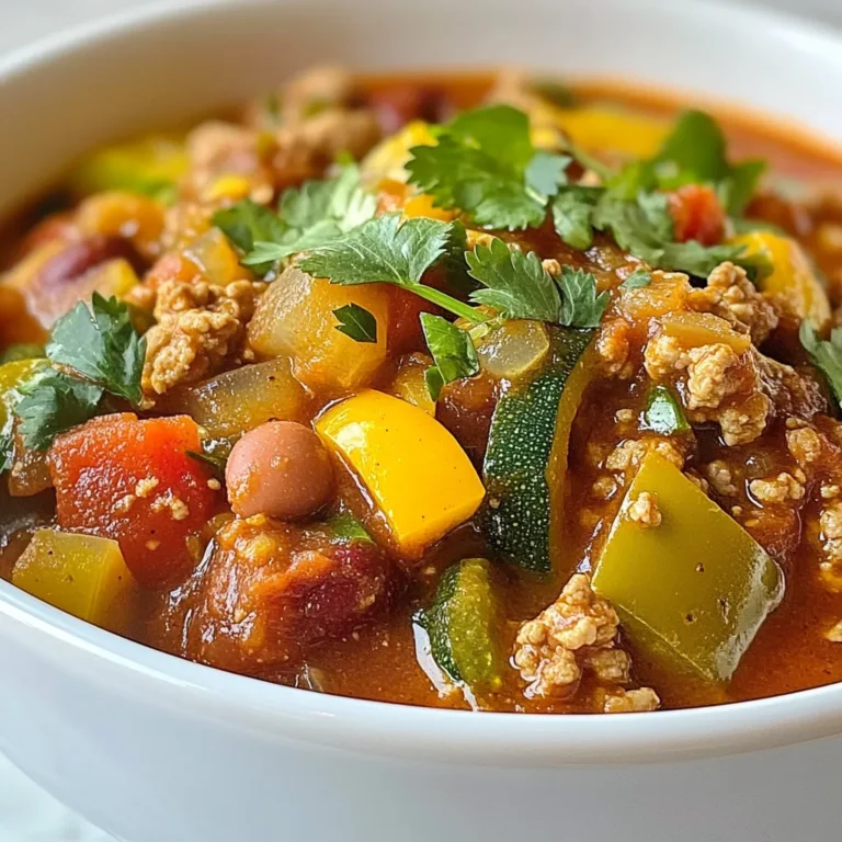 Für ein leckeres Low Carb Crockpot Chili brauchst du: - 450 g gemahlenes Puten- oder Hühnerfleisch - 1 mittelgroße Zwiebel, gewürfelt - 2 Knoblauchzehen, fein gehackt - 1 Paprika (beliebige Farbe), gewürfelt - 1 Zucchini, gewürfelt - 1 Dose (400 g) gewürfelte Tomaten (ohne Zuckerzusatz) - 1 Dose (425 g) Kidneybohnen, abgespült und abgetropft (optional) - 2 Esslöffel Tomatenmark - 1 Esslöffel Chilipulver - 2 Teelöffel gemahlener Kreuzkümmel - 1 Teelöffel geräuchertes Paprikapulver - 1 Teelöffel Oregano - ½ Teelöffel Salz - ½ Teelöffel schwarzer Pfeffer - 240 ml Gemüse- oder Hühnerbrühe - Frischer Koriander zum Garnieren Diese Zutaten bringen Geschmack und Textur in dein Chili. Das Puten- oder Hühnerfleisch macht es mager und proteinreich. Die Zwiebel und der Knoblauch geben ein tolles Aroma. Die Gewürze sind wichtig für den Geschmack. Hier ist, was du brauchst: - Chilipulver sorgt für die Schärfe. - Kreuzkümmel bringt einen warmen, erdigen Geschmack. - Geräuchertes Paprikapulver gibt eine rauchige Note. - Oregano fügt Frische hinzu. - Salz und Pfeffer runden alles ab. Diese Gewürze machen dein Chili besonders. Du kannst die Menge nach deinem Geschmack anpassen. Wenn du die Kohlenhydrate weiter reduzieren möchtest, kannst du die Kidneybohnen weglassen. Stattdessen kannst du mehr Gemüse verwenden, wie: - Blumenkohl - Paprika - Sellerie Diese Alternativen fügen mehr Nährstoffe hinzu und machen das Chili noch gesünder. Sie sorgen auch für eine schöne Textur. {{ingredient_image_2}} Zuerst musst du die Zutaten bereitstellen. Hier sind die Schritte: - Wiege 450 g gemahlenes Puten- oder Hühnerfleisch ab. - Würfle eine mittelgroße Zwiebel. - Hacke zwei Knoblauchzehen fein. - Würfle eine Paprika in deiner Lieblingsfarbe. - Schneide eine Zucchini in kleine Stücke. - Öffne eine Dose (400 g) gewürfelte Tomaten ohne Zuckerzusatz. - Wenn du möchtest, spüle eine Dose (425 g) Kidneybohnen ab und lasse sie abtropfen. Diese Schritte helfen dir, alles schnell zu finden und zu benutzen. Es macht das Kochen leicht und schnell. Jetzt beginnt der Spaß! Hier ist, wie du alles in den Crockpot gibst: 1. Erhitze eine Pfanne bei mittlerer Hitze. 2. Brate das gemahlene Fleisch, bis es durchgegart ist (ca. 5-7 Minuten). 3. Lass überschüssiges Fett abtropfen und gib das Fleisch in den Crockpot. 4. Füge die gewürfelte Zwiebel, den gehackten Knoblauch, die Paprika und die Zucchini hinzu. 5. Gieße die Dose gewürfelte Tomaten in den Topf. 6. Wenn du sie verwendest, füge die Kidneybohnen hinzu. 7. Rühre zwei Esslöffel Tomatenmark, einen Esslöffel Chilipulver, zwei Teelöffel Kreuzkümmel, einen Teelöffel geräuchertes Paprikapulver, einen Teelöffel Oregano, einen halben Teelöffel Salz und einen halben Teelöffel schwarzen Pfeffer gut unter. 8. Gieße 240 ml Gemüse- oder Hühnerbrühe über die Mischung. Jetzt ist es Zeit, das Chili zu kochen: - Decke den Crockpot ab. - Koche das Chili auf niedriger Stufe für 6-8 Stunden oder auf hoher Stufe für 3-4 Stunden. - Prüfe, ob das Gemüse weich ist. - Kosten und nach Belieben nachwürzen. - Vor dem Servieren gut umrühren. - Garniere das Chili mit frischem Koriander. Diese Schritte bringen dir ein köstliches, herzhaftes Low Carb Chili. Du kannst es in Schalen servieren und nach Wunsch mit Sauerrahm oder Käse toppen. So einfach ist es! Einige Fehler können dein Chili ruinieren. Zum Beispiel, das Fleisch nicht richtig anzubraten. Das gibt viel mehr Geschmack. Achte darauf, es gut zu bräunen. Zu viel Flüssigkeit kann das Chili auch verwässern. Verwende die richtige Menge Brühe. Wenn du Bohnen hinzufügst, spüle sie gut ab. Das sorgt für weniger Stärke und Kohlenhydrate. Und vergiss nicht, das Chili während des Kochens zu probieren. So kannst du die Gewürze anpassen. Die richtigen Gewürze machen den Unterschied. Chilipulver bringt die Schärfe, während Kreuzkümmel den Geschmack vertieft. Geräuchertes Paprikapulver fügt eine rauchige Note hinzu. Ich empfehle, die Gewürze gut zu mischen. Das sorgt für einen gleichmäßigen Geschmack. Du kannst auch frische Kräuter wie Koriander hinzufügen. Das bringt Frische und Farbe in dein Gericht. Probiere es einfach aus, um deinen perfekten Mix zu finden. Die Präsentation ist wichtig. Serviere das Chili in schönen Schalen. Ein Klecks Sauerrahm oben drauf sieht toll aus. Geriebener Käse oder Frühlingszwiebeln machen das Chili noch leckerer. Frischer Koriander als Garnitur gibt Farbe und Aroma. Du kannst auch einige Tortilla-Chips daneben legen. Das sieht nicht nur gut aus, sondern gibt auch einen tollen Crunch. Denke daran, dass das Auge mitisst! Pro Tipps Fleisch anbraten: Brate das Puten- oder Hühnerfleisch gut an, um eine reichhaltige Geschmackstiefe zu erzielen. Dies hilft, die Aromen im Chili zu intensivieren. Gemüse variieren: Experimentiere mit verschiedenen Gemüsesorten wie Karotten oder Sellerie, um deinem Chili eine zusätzliche Textur und Geschmack zu verleihen. Würze anpassen: Schmecke das Chili während des Kochens ab und passe die Gewürze nach deinem persönlichen Geschmack an. Eine zusätzliche Prise Salz oder Pfeffer kann einen großen Unterschied machen. Langsame Garzeit: Lasse das Chili so lange wie möglich im Crockpot, um die Aromen gut miteinander zu verbinden. Je länger es kocht, desto besser wird der Geschmack! {{image_4}} Für eine vegetarische Version des Low Carb Crockpot Chili kannst du das Fleisch einfach weglassen. Stattdessen verwende mehr Gemüse wie Karotten, Sellerie oder Auberginen. Diese Zutaten geben deinem Chili eine gute Basis. Du kannst auch Tofu oder Tempeh hinzufügen, um eine proteinreiche Option zu haben. Achte darauf, dass du die Kidneybohnen nicht vergisst. Sie sind eine tolle Quelle für Ballaststoffe und machen das Gericht sättigend. Wenn du es gerne scharf magst, kannst du deinem Chili mehr Hitze verleihen. Füge frische Chilis wie Jalapeños oder Serranos hinzu, je nach Geschmack. Du kannst auch mehr Chilipulver oder sogar Cayennepfeffer verwenden. Ein Spritzer scharfer Soße vor dem Servieren kann ebenfalls einen Kick geben. Sei vorsichtig und taste dich langsam heran, damit es nicht zu scharf wird. Um mehr Textur und Geschmack zu erzielen, füge verschiedene Zutaten hinzu. Zum Beispiel, geröstete Paprika oder Oliven sorgen für einen interessanten Biss. Auch Mais kann eine süße Note bringen. Denke daran, die Brühe anzupassen, wenn du zusätzliche Zutaten hinzufügst. Das sorgt dafür, dass alles gut kocht und der Geschmack perfekt bleibt. Frische Kräuter wie Basilikum oder Petersilie am Ende runden das Gericht ab. Nachdem du dein Chili gekocht hast, lass es abkühlen. Verwende dann luftdichte Behälter. Fülle das Chili in kleine Portionen. Das hilft beim späteren Erwärmen. Du kannst die Reste bis zu fünf Tage im Kühlschrank aufbewahren. Achte darauf, die Behälter gut zu verschließen, um Gerüche zu vermeiden. Wenn du mehr Chili hast, kannst du es einfrieren. Fülle das abgekühlte Chili in gefriergeeignete Beutel oder Behälter. Drücke die Luft heraus, um Gefrierbrand zu vermeiden. So bleibt der Geschmack erhalten. Gefrorenes Chili hält bis zu drei Monate. Beschrifte die Beutel mit dem Datum, damit du die Übersicht behältst. Um das Chili zu erwärmen, nimm es aus dem Kühlschrank oder Gefrierschrank. Wenn es gefroren ist, lasse es im Kühlschrank über Nacht auftauen. Du kannst es in einem Topf oder in der Mikrowelle erhitzen. Rühre das Chili gut durch, damit die Wärme gleichmäßig verteilt wird. Füge bei Bedarf etwas Brühe hinzu, falls es zu dick ist. Garniere vor dem Servieren mit frischem Koriander. So bleibt es frisch und lecker! Das Low Carb Crockpot Chili hat etwa 10-15 Gramm Kohlenhydrate pro Portion. Diese Zahl hängt von den Zutaten ab, die du verwendest. Wenn du die Kidneybohnen weglässt, sinkt der Wert noch weiter. Die restlichen Zutaten bringen jedoch viel Geschmack und Nährstoffe. Ja, du kannst das Chili ganz einfach glutenfrei machen. Achte darauf, dass die Brühe und die Gewürze, die du verwendest, glutenfrei sind. Viele Brühen und Gewürzmischungen sind bereits glutenfrei. So bleibt dein Chili lecker und ohne Gluten. Zu diesem Chili passen viele Beilagen. Hier sind einige Ideen: - Frischer Salat - Guacamole - Käsewürfel oder geriebener Käse - Sauerrahm - Tortilla Chips oder low carb Fladenbrot Diese Beilagen ergänzen das Chili und machen das Essen noch besser. Experimentiere mit deinen Favoriten! Das Low Carb Crockpot Chili bietet eine köstliche und gesunde Option für jeden Tag. Wir haben die besten Zutaten und Gewürze erörtert und dir eine einfache Schritt-für-Schritt-Anleitung gegeben. Du hast auch wertvolle Tipps, Tricks und Variationen kennengelernt, um dein Chili zu perfektionieren. Denke daran, Reste gut zu lagern und beim Erwärmen vorsichtig zu sein. Mit diesen Tipps kannst du leckeres Chili genießen, das alle liebt. Probier es aus und entdecke deine eigene Variante!