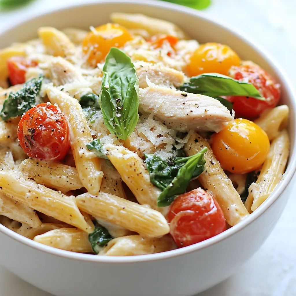 Für dieses Rezept brauche ich 250 g Vollkornpasta. Du kannst Penne oder Fusilli wählen. Vollkornpasta hat mehr Ballaststoffe. Das macht sie gesünder als normale Pasta. Sie gibt dir auch langanhaltende Energie. Koche die Pasta nach den Anweisungen auf der Verpackung. Achte darauf, sie al dente zu kochen. So bleibt sie schön bissfest. Die Proteinquelle macht dieses Gericht sättigend. Ich verwende 1 Tasse gekochte Hähnchenbrust. Du kannst auch Tofu nehmen, wenn du vegetarisch kochen willst. Hähnchen gibt einen tollen Geschmack. Tofu ist eine gute, gesunde Wahl. Zerrupfe das Hähnchen oder schneide den Tofu in kleine Stücke. So mischt sich alles gut in der Pasta. Gemüse bringt Farbe und Geschmack. Ich füge eine Tasse grob gehackten Spinat und eine Tasse halbierte Cherrytomaten hinzu. Spinat ist gesund und Tomaten sind saftig. Für den Geschmack brauche ich noch einen Esslöffel Olivenöl. Ein gehackter Knoblauch ist ebenfalls wichtig. Der bringt viel Aroma. Zum Schluss kommen Salz und Pfeffer nach Geschmack. Diese Gewürze machen das Gericht perfekt. {{ingredient_image_2}} Koche einen großen Topf mit Wasser. Füge eine Prise Salz hinzu. Gib die Vollkornpasta hinein. Koche die Pasta gemäß der Packungsanweisung al dente. Das dauert meist etwa 10 bis 12 Minuten. Wenn die Pasta fertig ist, gieße sie ab und stelle sie beiseite. Erhitze in einer großen Pfanne das Olivenöl bei mittlerer Hitze. Füge den gehackten Knoblauch hinzu. Brate ihn für etwa eine Minute an, bis er duftet. Gib dann den grob gehackten Spinat und die halbierten Cherrytomaten dazu. Koche sie zusammen für etwa 3 bis 4 Minuten, bis der Spinat zusammenfällt und die Tomaten weich sind. Nimm eine Schüssel und gib den Ricottakäse hinein. Füge den griechischen Joghurt und den Zitronensaft hinzu. Streue eine Prise Salz und Pfeffer über die Mischung. Rühre alles gut um, bis eine cremige Masse entsteht. Sie sollte glatt und lecker sein. Gib die gekochte Pasta in die Pfanne mit dem Gemüse. Füge das zerrupfte Hähnchen oder Tofu hinzu. Jetzt kommt die Ricottamischung dazu. Vermenge alles gut, bis alles gleichmäßig verteilt ist. Falls die Mischung zu trocken aussieht, füge einen Schuss Kochwasser hinzu. Nimm die Pfanne vom Herd und streue nach Belieben Parmesan darüber. Garniere das Gericht mit frischen Basilikumblättern und serviere es warm. Um die perfekte Pasta zu kochen, folge diesen einfachen Schritten: - Verwende einen großen Topf mit viel Wasser. - Füge ausreichend Salz hinzu, etwa 1 Esslöffel pro Liter Wasser. - Bring das Wasser zum Sprudeln, bevor du die Pasta hinzufügst. - Koche die Pasta al dente. Das bedeutet, sie ist weich, aber hat noch einen kleinen Biss. - Vergiss nicht, die Pasta nach dem Kochen abzugießen, aber bewahre etwas Kochwasser auf. Dieses Wasser hilft, die Sauce zu verdünnen und die Cremigkeit zu erhöhen. Wenn du eine vegetarische oder lactosefreie Option wünschst, gibt es tolle Alternativen: - Ersetze das Hähnchen durch Tofu oder Kichererbsen für mehr Protein. - Du kannst Ricotta durch eine pflanzliche Alternative wie Mandel- oder Sojakäse ersetzen. - Nutze lactosefreien Joghurt, um die Cremigkeit zu bewahren, ohne Milchprodukte zu verwenden. - Diese Anpassungen machen das Gericht für alle geeignet. Um die perfekte Konsistenz deiner cremigen Pasta zu erreichen, achte auf Folgendes: - Beginne mit der Ricottamischung. Sie sollte schön cremig sein. Wenn sie zu dick ist, füge etwas vom aufbewahrten Kochwasser hinzu. - Wenn die Mischung beim Kombinieren mit der Pasta zu trocken wirkt, füge nochmals einen Schuss Kochwasser hinzu. - Rühre die Zutaten gut um, damit sie gleichmäßig verteilt sind. - Eine cremige Pasta sollte nicht zu flüssig oder zu trocken sein. Sie sollte eine glänzende, angenehme Textur haben, die gut am Gericht haftet. Pro Tipps Pasta al dente kochen: Achten Sie darauf, die Pasta al dente zu kochen, damit sie beim Mischen mit den anderen Zutaten nicht matschig wird. Würzen Sie die Ricottamischung: Probieren Sie die Ricottamischung vor dem Hinzufügen zur Pasta und passen Sie die Gewürze nach Ihrem Geschmack an. Frische Kräuter verwenden: Frische Basilikumblätter verleihen dem Gericht nicht nur Geschmack, sondern auch eine ansprechende Optik. Resteverwertung: Verwenden Sie übrig gebliebenes Gemüse oder Fleisch, um das Gericht noch nahrhafter zu gestalten und Lebensmittelverschwendung zu vermeiden. {{image_4}} Du kannst die Proteinquelle ganz einfach anpassen. Wenn du kein Hähnchen magst, probiere Tofu. Tofu ist eine gute Wahl für Vegetarier. Du kannst es marinieren, um mehr Geschmack zu bekommen. Für mehr Protein kannst du auch Kichererbsen oder Linsen hinzufügen. Diese Hülsenfrüchte sind lecker und gesund. Das Gemüse in der Pasta-Bowl ist sehr flexibel. Du kannst Spinat durch Brokkoli oder Zucchini ersetzen. Diese Gemüse geben einen tollen Geschmack und Farbe. Möhren passen auch gut dazu. Einfach klein schneiden und mit dem anderen Gemüse anbraten. Du kannst auch Erbsen oder Paprika verwenden, je nach Saison und Vorliebe. Käse macht die Pasta cremig und köstlich. Du kannst Ricotta durch Frischkäse ersetzen, wenn du magst. Auch Mascarpone eignet sich gut. Wenn du vegan isst, probiere einen pflanzlichen Käse. Nuss-Cashew-Käse gibt eine tolle Konsistenz. Parmesan ist eine gute Ergänzung, aber du kannst ihn weglassen, wenn du ihn nicht magst. Um die cremige Protein Pasta Bowl frisch zu halten, lege sie in einen luftdichten Behälter. So bleibt sie bis zu drei Tage im Kühlschrank genießbar. Achte darauf, die Pasta gut abzukühlen, bevor du sie einlagerst. Dadurch vermeidest du Kondenswasser und matschige Pasta. Wenn du die Pasta wieder isst, gib etwas Wasser oder Brühe dazu, um sie wieder cremig zu machen. Du kannst die Pasta Bowl auch einfrieren. Teile sie in Portionen und lege sie in gefrierfeste Behälter. So bleibt die Pasta bis zu drei Monate haltbar. Achte darauf, etwas Platz im Behälter zu lassen, da die Pasta beim Gefrieren expandiert. Um die beste Qualität zu erhalten, friere sie ohne frische Kräuter ein. Diese kannst du später hinzufügen, wenn du die Pasta aufwärmst. Wenn du die Pasta Bowl wieder aufwärmst, gibt es ein paar einfache Schritte. Du kannst die Pasta in der Mikrowelle oder auf dem Herd erwärmen. Für die Mikrowelle, stelle die Leistung auf mittel und decke die Schüssel ab. Dies hilft, die Feuchtigkeit zu halten. Rühre die Pasta alle 1-2 Minuten um. Wenn du sie auf dem Herd erhitzt, füge einen Schuss Wasser hinzu und rühre sie oft um, bis sie warm ist. So bleibt die Pasta frisch und lecker! Ja, du kannst die Pasta im Voraus zubereiten. Koche die Vollkornpasta und lasse sie abkühlen. Du kannst sie bis zu drei Tage im Kühlschrank aufbewahren. Achte darauf, sie in einem luftdichten Behälter zu lagern. Wenn du die Pasta später verwendest, füge einfach etwas Wasser hinzu, wenn du sie aufwärmst. So bleibt sie schön cremig. Zu deiner cremigen Pasta-Bowl passen viele Beilagen gut. Ein frischer grüner Salat ergänzt das Gericht perfekt. Du kannst auch gegrilltes Gemüse oder Knoblauchbrot wählen. Diese Optionen bringen mehr Geschmack und Farbe auf den Tisch. Experimentiere mit verschiedenen Beilagen, um dein Essen zu variieren. Eine Portion der cremigen Pasta-Bowl hat etwa 400 Kalorien. Dies kann je nach Zutaten variieren. Wenn du mehr Gemüse hinzufügst oder die Menge an Käse reduzierst, ändert sich die Kalorienzahl. Achte darauf, die Portionen zu kontrollieren, wenn du auf deine Kalorienzufuhr achtest. Diese cremige Pasta-Bowl bietet gesunde Zutaten wie Vollkornpasta, Proteine und frisches Gemüse. Wir haben Schritt für Schritt gelernt, wie man sie zubereitet. Tipps helfen, die perfekte Konsistenz zu finden und die Bowl nach deinem Geschmack anzupassen. Variationen erweitern die Möglichkeiten noch weiter. Sei kreativ mit den Zutaten und genieße die Vielfalt. Mit diesen Informationen bereitest du schnell eine köstliche und nahrhafte Mahlzeit zu. Deine Küche wird zum Ort neuer Geschmackserlebnisse!
